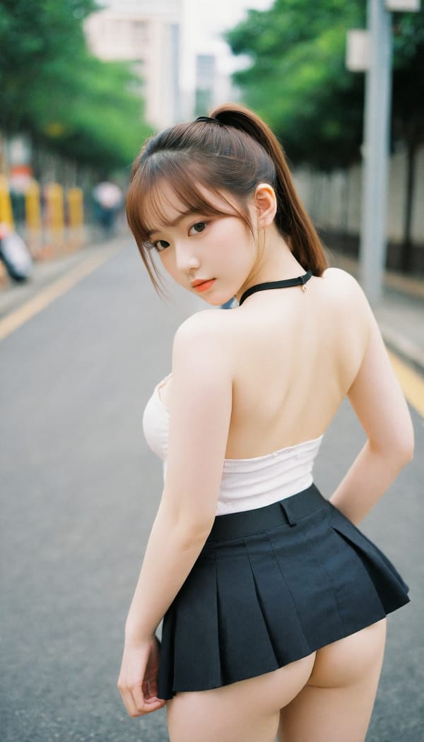 Tags: 21872187, SDXL
{"3": {"inputs": {"seed": 745361813108716, "steps": 64, "cfg": 6.44, "sampler_name": "dpmpp_2m", "scheduler": "karras", "denoise": 1.0, "model": ["27", 0], "positive": ["6", 0], "negative": ["7", 0], "latent_image": ["5", 0]}, "class_type": "KSampler"}, "4": {"inputs": {"ckpt_name": "leosamsHelloworldSDXL_helloworldSDXL32DPO.safetensors"}, "class_type": "CheckpointLoaderSimple"}, "5": {"inputs": {"width": 768, "height": 1344, "batch_size": 1}, "class_type": "EmptyLatentImage"}, "6": {"inputs": {"text": "20 year old girl, (eyelashes:0.98), (temptress:1.04), (double eyelids:0.95), (cute:1.03), (idol:1.09), (seductive pose:1.13), (detailed face:0.98), (slim:1.09), (blush:1.09), (sexy lips:1.05), (pale skin:1.07), (seductive facial expression:1.14), (beautiful eyes:0.98), (on all fours:1.07), (spreading ass cheeks:1.01), (from behind:1.08), (backboob:1.10), (school uniform:0.95), choker, busy street, (soft lighting:1.02), (natural looking skin:1.00), (RAW:1.01), (textured skin:1.06), (film:1.06), (portra:1.04), (detailed skin:1.08), (candid cinema:1.00), (skin fuzz:1.05)", "clip": ["27", 1]}, "class_type": "CLIPTextEncode"}, "7": {"inputs": {"text": "(twisted:1.09), (open mouth:1.09), (distorted:1.12), (worst quality:1.14), (watermark:1.12), (low resolution:1.11), (bad hands:1.11)", "clip": ["27", 1]}, "class_type": "CLIPTextEncode"}, "8": {"inputs": {"samples": ["3", 0], "vae": ["4", 2]}, "class_type": "VAEDecode"}, "25": {"inputs": {"lora_name": "nudify_xl.safetensors", "strength_model": 0.29, "strength_clip": 0.17, "model": ["4", 0], "clip": ["4", 1]}, "class_type": "LoraLoader"}, "26": {"inputs": {"lora_name": "shirtlift_SDXL_v2.safetensors", "strength_model": 0.06, "strength_clip": 0.11, "model": ["25", 0], "clip": ["25", 1]}, "class_type": "LoraLoader"}, "27": {"inputs": {"lora_name": "PerfectEyesXL.safetensors", "strength_model": 0.15, "strength_clip": 0.11, "model": ["26", 0], "clip": ["26", 1]}, "class_type": "LoraLoader"}, "30": {"inputs": {"model_name": "4x_NMKD-Superscale-SP_178000_G.pth"}, "class_type": "UpscaleModelLoader"}, "31": {"inputs": {"upscale_model": ["30", 0], "image": ["8", 0]}, "class_type": "ImageUpscaleWithModel"}, "32": {"inputs": {"upscale_method": "lanczos", "scale_by": 0.5, "image": ["31", 0]}, "class_type": "ImageScaleBy"}, "33": {"inputs": {"pixels": ["32", 0], "vae": ["4", 2]}, "class_type": "VAEEncode"}, "34": {"inputs": {"seed": 745361813108716, "steps": 64, "cfg": 6.44, "sampler_name": "dpmpp_2m", "scheduler": "karras", "denoise": 0.3, "model": ["27", 0], "positive": ["6", 0], "negative": ["7", 0], "latent_image": ["33", 0]}, "class_type": "KSampler"}, "36": {"inputs": {"samples": ["34", 0], "vae": ["4", 2]}, "class_type": "VAEDecode"}, "39": {"inputs": {"filename_prefix": "comfyapi-1707702904997", "images": ["36", 0]}, "class_type": "SaveImage"}}