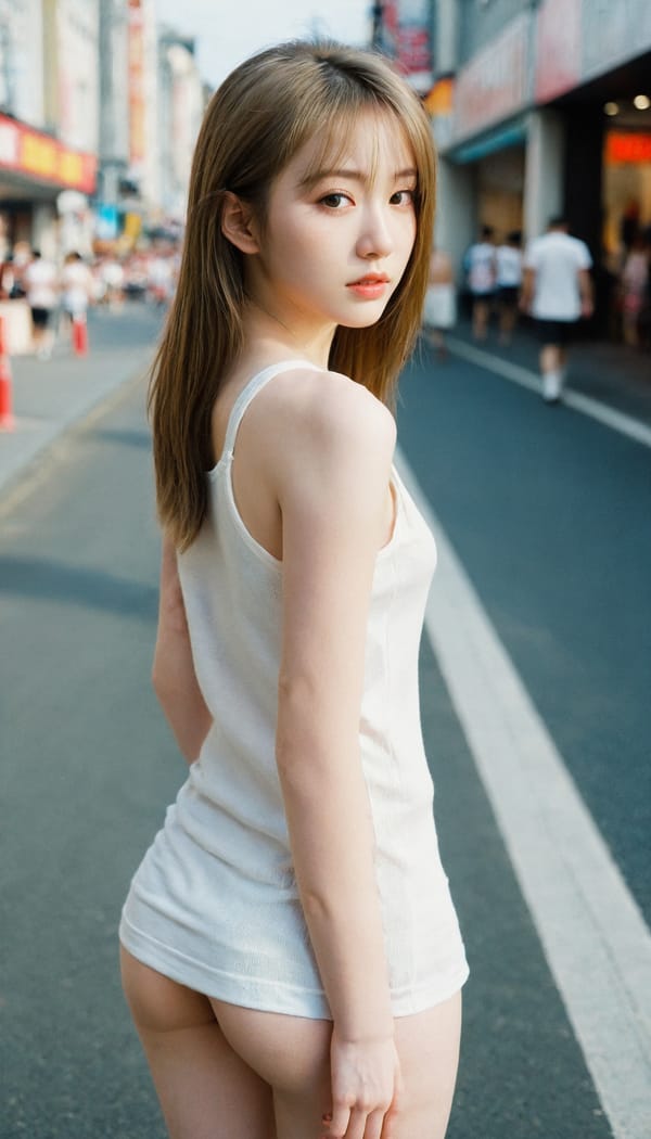 Tags: 21872187, SDXL
{"3": {"inputs": {"seed": 392676912200992, "steps": 64, "cfg": 6.72, "sampler_name": "dpmpp_2m", "scheduler": "karras", "denoise": 1.0, "model": ["27", 0], "positive": ["6", 0], "negative": ["7", 0], "latent_image": ["5", 0]}, "class_type": "KSampler"}, "4": {"inputs": {"ckpt_name": "leosamsHelloworldSDXL_helloworldSDXL32DPO.safetensors"}, "class_type": "CheckpointLoaderSimple"}, "5": {"inputs": {"width": 768, "height": 1344, "batch_size": 1}, "class_type": "EmptyLatentImage"}, "6": {"inputs": {"text": "20 year old girl, (irish:1.00), (japanese:1.06), (russian:1.06), (seductive facial expression:1.01), (detailed face:0.99), (seductive pose:1.00), (idol:1.04), (blush:0.97), (cute:1.02), (temptress:1.09), (double eyelids:1.11), (sexy lips:1.00), (pale skin:1.01), (eyelashes:1.08), (slim:1.05), (perky ass:1.00), (exposed ass:1.01), (looking back:1.02), (sexy ass:1.03), (thigh gap:1.13), (white tanktop:1.11), busy street, (candid cinema:1.05), (film:1.05), (portra:1.05), (detailed skin:1.00), (soft lighting:1.03), (textured skin:1.04), (natural looking skin:1.03), (skin fuzz:1.02), (RAW:1.04)", "clip": ["27", 1]}, "class_type": "CLIPTextEncode"}, "7": {"inputs": {"text": "(worst quality:1.14), (open mouth:1.10), (bad hands:1.11), (watermark:1.14), (twisted:1.14), (low resolution:1.05), (distorted:1.13)", "clip": ["27", 1]}, "class_type": "CLIPTextEncode"}, "8": {"inputs": {"samples": ["3", 0], "vae": ["4", 2]}, "class_type": "VAEDecode"}, "25": {"inputs": {"lora_name": "nudify_xl.safetensors", "strength_model": 0.28, "strength_clip": 0.11, "model": ["4", 0], "clip": ["4", 1]}, "class_type": "LoraLoader"}, "26": {"inputs": {"lora_name": "shirtlift_SDXL_v2.safetensors", "strength_model": 0.02, "strength_clip": 0.12, "model": ["25", 0], "clip": ["25", 1]}, "class_type": "LoraLoader"}, "27": {"inputs": {"lora_name": "PerfectEyesXL.safetensors", "strength_model": 0.09, "strength_clip": 0.02, "model": ["26", 0], "clip": ["26", 1]}, "class_type": "LoraLoader"}, "30": {"inputs": {"model_name": "4x_NMKD-Superscale-SP_178000_G.pth"}, "class_type": "UpscaleModelLoader"}, "31": {"inputs": {"upscale_model": ["30", 0], "image": ["8", 0]}, "class_type": "ImageUpscaleWithModel"}, "32": {"inputs": {"upscale_method": "lanczos", "scale_by": 0.5, "image": ["31", 0]}, "class_type": "ImageScaleBy"}, "33": {"inputs": {"pixels": ["32", 0], "vae": ["4", 2]}, "class_type": "VAEEncode"}, "34": {"inputs": {"seed": 392676912200992, "steps": 64, "cfg": 6.72, "sampler_name": "dpmpp_2m", "scheduler": "karras", "denoise": 0.3, "model": ["27", 0], "positive": ["6", 0], "negative": ["7", 0], "latent_image": ["33", 0]}, "class_type": "KSampler"}, "36": {"inputs": {"samples": ["34", 0], "vae": ["4", 2]}, "class_type": "VAEDecode"}, "39": {"inputs": {"filename_prefix": "comfyapi-1707955047348", "images": ["36", 0]}, "class_type": "SaveImage"}}