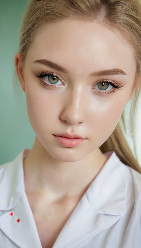 Tags: 21872187, SDXL
{"3": {"inputs": {"seed": 460462951265047, "steps": 64, "cfg": 6.58, "sampler_name": "dpmpp_2m", "scheduler": "karras", "denoise": 1.0, "model": ["27", 0], "positive": ["6", 0], "negative": ["7", 0], "latent_image": ["5", 0]}, "class_type": "KSampler"}, "4": {"inputs": {"ckpt_name": "juggernautxl.safetensors"}, "class_type": "CheckpointLoaderSimple"}, "5": {"inputs": {"width": 768, "height": 1344, "batch_size": 1}, "class_type": "EmptyLatentImage"}, "6": {"inputs": {"text": "19 year old girl, (irish:1.06), (seductive pose:1.10), (seductive facial expression:1.01), (beautiful eyes:1.00), (blush:1.01), (cute:1.14), (idol:1.04), (temptress:0.98), (sexy lips:1.14), (slim:0.98), (detailed face:1.00), (pale skin:1.02), (eyelashes:1.01), (on all fours:1.01), (spreading ass cheeks:1.13), (from behind:1.08), (backboob:0.98), (nurse in uniform:1.14) working in a hospital ward, (RAW:1.03), (candid cinema:1.00), (skin fuzz:1.06), (film:1.04), (detailed skin:1.09), (natural looking skin:1.07), (textured skin:1.09), (soft lighting:1.02), (portra:1.05)", "clip": ["27", 1]}, "class_type": "CLIPTextEncode"}, "7": {"inputs": {"text": "(bad hands:1.10), (twisted:1.11), (watermark:1.06), (worst quality:1.13), (distorted:1.12), (low resolution:1.14), (open mouth:1.12)", "clip": ["27", 1]}, "class_type": "CLIPTextEncode"}, "8": {"inputs": {"samples": ["3", 0], "vae": ["4", 2]}, "class_type": "VAEDecode"}, "25": {"inputs": {"lora_name": "nudify_xl.safetensors", "strength_model": 0.04, "strength_clip": 0.23, "model": ["4", 0], "clip": ["4", 1]}, "class_type": "LoraLoader"}, "26": {"inputs": {"lora_name": "shirtlift_SDXL_v2.safetensors", "strength_model": 0.03, "strength_clip": 0.13, "model": ["25", 0], "clip": ["25", 1]}, "class_type": "LoraLoader"}, "27": {"inputs": {"lora_name": "PerfectEyesXL.safetensors", "strength_model": 0.06, "strength_clip": 0.11, "model": ["26", 0], "clip": ["26", 1]}, "class_type": "LoraLoader"}, "30": {"inputs": {"model_name": "4x_NMKD-Superscale-SP_178000_G.pth"}, "class_type": "UpscaleModelLoader"}, "31": {"inputs": {"upscale_model": ["30", 0], "image": ["8", 0]}, "class_type": "ImageUpscaleWithModel"}, "32": {"inputs": {"upscale_method": "lanczos", "scale_by": 0.5, "image": ["31", 0]}, "class_type": "ImageScaleBy"}, "33": {"inputs": {"pixels": ["32", 0], "vae": ["4", 2]}, "class_type": "VAEEncode"}, "34": {"inputs": {"seed": 460462951265047, "steps": 64, "cfg": 6.58, "sampler_name": "dpmpp_2m", "scheduler": "karras", "denoise": 0.3, "model": ["27", 0], "positive": ["6", 0], "negative": ["7", 0], "latent_image": ["33", 0]}, "class_type": "KSampler"}, "36": {"inputs": {"samples": ["34", 0], "vae": ["4", 2]}, "class_type": "VAEDecode"}, "39": {"inputs": {"filename_prefix": "comfyapi-1733696361608", "images": ["36", 0]}, "class_type": "SaveImage"}}