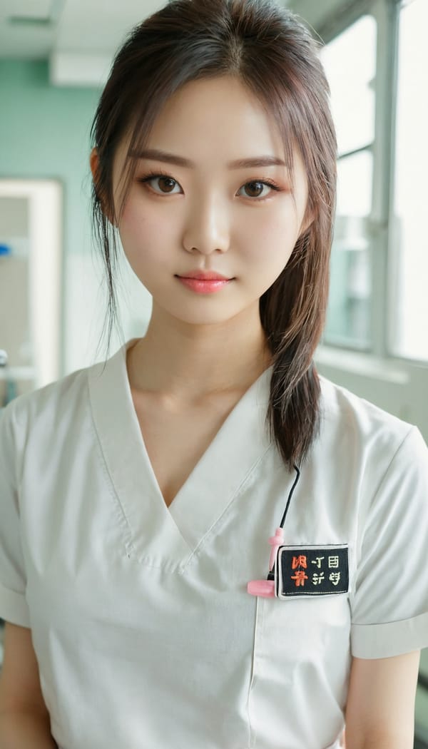 Tags: 21872187, SDXL
{"3": {"inputs": {"seed": 410015854054883, "steps": 32, "cfg": 5.54, "sampler_name": "dpmpp_2m", "scheduler": "karras", "denoise": 1.0, "model": ["27", 0], "positive": ["6", 0], "negative": ["7", 0], "latent_image": ["5", 0]}, "class_type": "KSampler"}, "4": {"inputs": {"ckpt_name": "juggernautxl.safetensors"}, "class_type": "CheckpointLoaderSimple"}, "5": {"inputs": {"width": 768, "height": 1344, "batch_size": 1}, "class_type": "EmptyLatentImage"}, "6": {"inputs": {"text": "22 year old girl, (taiwanese:1.05), (chinese:1.13), (beautiful eyes:1.08), (seductive facial expression:1.03), (cute:1.00), (eyelashes:0.99), (double eyelids:0.97), (blush:1.08), (slim:1.14), (temptress:0.97), (sexy lips:1.13), (detailed face:1.04), (pale skin:1.14), (idol:0.96), (seductive pose:1.09), (perky ass:1.11), (exposed ass:1.11), (looking back:1.12), (sexy ass:1.11), (thigh gap:0.97), (nurse in uniform:1.09) working in a hospital ward, (film:1.02), (RAW:1.02), (natural looking skin:1.02), (detailed skin:1.09), (textured skin:1.08), (portra:1.07), (candid cinema:1.07), (skin fuzz:1.09), (soft lighting:1.00)", "clip": ["27", 1]}, "class_type": "CLIPTextEncode"}, "7": {"inputs": {"text": "(twisted:1.09), (worst quality:1.13), (low resolution:1.13), (distorted:1.10), (watermark:1.07), (open mouth:1.05), (bad hands:1.08)", "clip": ["27", 1]}, "class_type": "CLIPTextEncode"}, "8": {"inputs": {"samples": ["3", 0], "vae": ["4", 2]}, "class_type": "VAEDecode"}, "25": {"inputs": {"lora_name": "nudify_xl.safetensors", "strength_model": 0.32, "strength_clip": 0.35, "model": ["4", 0], "clip": ["4", 1]}, "class_type": "LoraLoader"}, "26": {"inputs": {"lora_name": "shirtlift_SDXL_v2.safetensors", "strength_model": 0.06, "strength_clip": 0.15, "model": ["25", 0], "clip": ["25", 1]}, "class_type": "LoraLoader"}, "27": {"inputs": {"lora_name": "PerfectEyesXL.safetensors", "strength_model": 0.1, "strength_clip": 0.03, "model": ["26", 0], "clip": ["26", 1]}, "class_type": "LoraLoader"}, "30": {"inputs": {"model_name": "4x_NMKD-Superscale-SP_178000_G.pth"}, "class_type": "UpscaleModelLoader"}, "31": {"inputs": {"upscale_model": ["30", 0], "image": ["8", 0]}, "class_type": "ImageUpscaleWithModel"}, "32": {"inputs": {"upscale_method": "lanczos", "scale_by": 0.5, "image": ["31", 0]}, "class_type": "ImageScaleBy"}, "33": {"inputs": {"pixels": ["32", 0], "vae": ["4", 2]}, "class_type": "VAEEncode"}, "34": {"inputs": {"seed": 410015854054883, "steps": 32, "cfg": 5.54, "sampler_name": "dpmpp_2m", "scheduler": "karras", "denoise": 0.3, "model": ["27", 0], "positive": ["6", 0], "negative": ["7", 0], "latent_image": ["33", 0]}, "class_type": "KSampler"}, "36": {"inputs": {"samples": ["34", 0], "vae": ["4", 2]}, "class_type": "VAEDecode"}, "39": {"inputs": {"filename_prefix": "comfyapi-1724081162745", "images": ["36", 0]}, "class_type": "SaveImage"}}