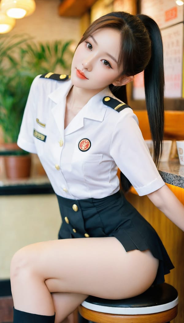 Tags: 21872187, SDXL
{"3": {"inputs": {"seed": 962880841175603, "steps": 32, "cfg": 7.33, "sampler_name": "dpmpp_2m", "scheduler": "karras", "denoise": 1.0, "model": ["27", 0], "positive": ["6", 0], "negative": ["7", 0], "latent_image": ["5", 0]}, "class_type": "KSampler"}, "4": {"inputs": {"ckpt_name": "leosamsHelloworldSDXL_helloworldSDXL32DPO.safetensors"}, "class_type": "CheckpointLoaderSimple"}, "5": {"inputs": {"width": 768, "height": 1344, "batch_size": 1}, "class_type": "EmptyLatentImage"}, "6": {"inputs": {"text": "26 year old girl, (chinese:1.06), (double eyelids:0.97), (idol:1.02), (seductive pose:0.99), (cute:1.13), (seductive facial expression:1.14), (blush:0.99), (beautiful eyes:1.04), (temptress:1.06), (eyelashes:1.05), (slim:1.05), (detailed face:1.09), (pale skin:1.11), (sexy lips:1.01), (perky ass:0.97), (exposed ass:1.14), (looking back:1.14), (sexy ass:1.12), (thigh gap:1.14), (a waitress in uniform:1.08) working at a restaurant, (skin fuzz:1.05), (textured skin:1.02), (portra:1.01), (soft lighting:1.08), (RAW:1.07), (candid cinema:1.03), (natural looking skin:1.09), (detailed skin:1.04), (film:1.08)", "clip": ["27", 1]}, "class_type": "CLIPTextEncode"}, "7": {"inputs": {"text": "(open mouth:1.13), (distorted:1.11), (worst quality:1.09), (watermark:1.05), (twisted:1.07), (bad hands:1.13), (low resolution:1.14)", "clip": ["27", 1]}, "class_type": "CLIPTextEncode"}, "8": {"inputs": {"samples": ["3", 0], "vae": ["4", 2]}, "class_type": "VAEDecode"}, "25": {"inputs": {"lora_name": "nudify_xl.safetensors", "strength_model": 0.01, "strength_clip": 0.04, "model": ["4", 0], "clip": ["4", 1]}, "class_type": "LoraLoader"}, "26": {"inputs": {"lora_name": "shirtlift_SDXL_v2.safetensors", "strength_model": 0.01, "strength_clip": 0.14, "model": ["25", 0], "clip": ["25", 1]}, "class_type": "LoraLoader"}, "27": {"inputs": {"lora_name": "PerfectEyesXL.safetensors", "strength_model": 0.19, "strength_clip": 0.03, "model": ["26", 0], "clip": ["26", 1]}, "class_type": "LoraLoader"}, "30": {"inputs": {"model_name": "4x_NMKD-Superscale-SP_178000_G.pth"}, "class_type": "UpscaleModelLoader"}, "31": {"inputs": {"upscale_model": ["30", 0], "image": ["8", 0]}, "class_type": "ImageUpscaleWithModel"}, "32": {"inputs": {"upscale_method": "lanczos", "scale_by": 0.5, "image": ["31", 0]}, "class_type": "ImageScaleBy"}, "33": {"inputs": {"pixels": ["32", 0], "vae": ["4", 2]}, "class_type": "VAEEncode"}, "34": {"inputs": {"seed": 962880841175603, "steps": 32, "cfg": 7.33, "sampler_name": "dpmpp_2m", "scheduler": "karras", "denoise": 0.3, "model": ["27", 0], "positive": ["6", 0], "negative": ["7", 0], "latent_image": ["33", 0]}, "class_type": "KSampler"}, "36": {"inputs": {"samples": ["34", 0], "vae": ["4", 2]}, "class_type": "VAEDecode"}, "39": {"inputs": {"filename_prefix": "comfyapi-1707325171743", "images": ["36", 0]}, "class_type": "SaveImage"}}