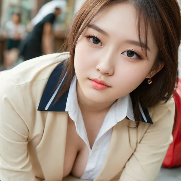 Tags: 21872187, SDXL
{"3": {"inputs": {"seed": 448100381084171, "steps": 32, "cfg": 5.24, "sampler_name": "dpmpp_2m", "scheduler": "karras", "denoise": 1.0, "model": ["27", 0], "positive": ["6", 0], "negative": ["7", 0], "latent_image": ["5", 0]}, "class_type": "KSampler"}, "4": {"inputs": {"ckpt_name": "juggernautXL_v8Rundiffusion.safetensors"}, "class_type": "CheckpointLoaderSimple"}, "5": {"inputs": {"width": 1024, "height": 1024, "batch_size": 1}, "class_type": "EmptyLatentImage"}, "6": {"inputs": {"text": "28 year old girl, (russian:1.01), (japanese:0.99), (taiwanese:0.99), (korean:1.07), (seductive pose:1.04), (double eyelids:1.14), (slim:0.97), (detailed face:1.08), (idol:1.12), (blush:1.04), (pale skin:1.12), (temptress:1.00), (seductive facial expression:1.06), (cute:1.01), (eyelashes:0.99), (beautiful eyes:1.06), (sexy lips:1.00), (on all fours:1.05), (spreading ass cheeks:1.06), (from behind:1.06), (backboob:1.10), (school uniform:1.14), choker, busy street, (RAW:1.03), (skin fuzz:1.07), (natural looking skin:1.08), (soft lighting:1.07), (portra:1.08), (textured skin:1.02), (film:1.06), (candid cinema:1.02), (detailed skin:1.01)", "clip": ["27", 1]}, "class_type": "CLIPTextEncode"}, "7": {"inputs": {"text": "(twisted:1.07), (worst quality:1.07), (watermark:1.14), (bad hands:1.06), (open mouth:1.08), (distorted:1.08), (low resolution:1.13)", "clip": ["27", 1]}, "class_type": "CLIPTextEncode"}, "8": {"inputs": {"samples": ["3", 0], "vae": ["4", 2]}, "class_type": "VAEDecode"}, "25": {"inputs": {"lora_name": "nudify_xl.safetensors", "strength_model": 0.31, "strength_clip": 0.15, "model": ["4", 0], "clip": ["4", 1]}, "class_type": "LoraLoader"}, "26": {"inputs": {"lora_name": "shirtlift_SDXL_v2.safetensors", "strength_model": 0.04, "strength_clip": 0.1, "model": ["25", 0], "clip": ["25", 1]}, "class_type": "LoraLoader"}, "27": {"inputs": {"lora_name": "PerfectEyesXL.safetensors", "strength_model": 0.11, "strength_clip": 0.18, "model": ["26", 0], "clip": ["26", 1]}, "class_type": "LoraLoader"}, "30": {"inputs": {"model_name": "4x_NMKD-Superscale-SP_178000_G.pth"}, "class_type": "UpscaleModelLoader"}, "31": {"inputs": {"upscale_model": ["30", 0], "image": ["8", 0]}, "class_type": "ImageUpscaleWithModel"}, "32": {"inputs": {"upscale_method": "lanczos", "scale_by": 0.5, "image": ["31", 0]}, "class_type": "ImageScaleBy"}, "33": {"inputs": {"pixels": ["32", 0], "vae": ["4", 2]}, "class_type": "VAEEncode"}, "34": {"inputs": {"seed": 448100381084171, "steps": 32, "cfg": 5.24, "sampler_name": "dpmpp_2m", "scheduler": "karras", "denoise": 0.3, "model": ["27", 0], "positive": ["6", 0], "negative": ["7", 0], "latent_image": ["33", 0]}, "class_type": "KSampler"}, "36": {"inputs": {"samples": ["34", 0], "vae": ["4", 2]}, "class_type": "VAEDecode"}, "39": {"inputs": {"filename_prefix": "comfyapi-1707776231353", "images": ["36", 0]}, "class_type": "SaveImage"}}