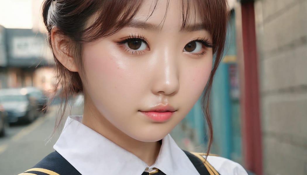 Tags: 21872187, SDXL
{"3": {"inputs": {"seed": 822555960384002, "steps": 64, "cfg": 5.26, "sampler_name": "dpmpp_2m", "scheduler": "karras", "denoise": 1.0, "model": ["27", 0], "positive": ["6", 0], "negative": ["7", 0], "latent_image": ["5", 0]}, "class_type": "KSampler"}, "4": {"inputs": {"ckpt_name": "juggernautxl.safetensors"}, "class_type": "CheckpointLoaderSimple"}, "5": {"inputs": {"width": 1344, "height": 768, "batch_size": 1}, "class_type": "EmptyLatentImage"}, "6": {"inputs": {"text": "26 year old girl, (korean:1.04), (eyelashes:1.09), (beautiful eyes:1.14), (idol:0.98), (double eyelids:0.98), (slim:1.09), (temptress:1.08), (detailed face:0.95), (cute:0.96), (blush:1.10), (sexy lips:1.07), (pale skin:0.99), (seductive facial expression:1.03), (seductive pose:1.00), (in a seductive pose:1.14), (large perky breasts:1.12), (cleavage:1.13), (thigh gap:1.11), (school uniform:1.13), choker, busy street, (detailed skin:1.00), (textured skin:1.00), (film:1.06), (skin fuzz:1.00), (natural looking skin:1.00), (portra:1.09), (RAW:1.02), (soft lighting:1.04), (candid cinema:1.09)", "clip": ["27", 1]}, "class_type": "CLIPTextEncode"}, "7": {"inputs": {"text": "(bad hands:1.07), (low resolution:1.05), (distorted:1.07), (watermark:1.09), (worst quality:1.06), (twisted:1.09), (open mouth:1.08)", "clip": ["27", 1]}, "class_type": "CLIPTextEncode"}, "8": {"inputs": {"samples": ["3", 0], "vae": ["4", 2]}, "class_type": "VAEDecode"}, "25": {"inputs": {"lora_name": "nudify_xl.safetensors", "strength_model": 0.0, "strength_clip": 0.35, "model": ["4", 0], "clip": ["4", 1]}, "class_type": "LoraLoader"}, "26": {"inputs": {"lora_name": "shirtlift_SDXL_v2.safetensors", "strength_model": 0.03, "strength_clip": 0.13, "model": ["25", 0], "clip": ["25", 1]}, "class_type": "LoraLoader"}, "27": {"inputs": {"lora_name": "PerfectEyesXL.safetensors", "strength_model": 0.17, "strength_clip": 0.15, "model": ["26", 0], "clip": ["26", 1]}, "class_type": "LoraLoader"}, "30": {"inputs": {"model_name": "4x_NMKD-Superscale-SP_178000_G.pth"}, "class_type": "UpscaleModelLoader"}, "31": {"inputs": {"upscale_model": ["30", 0], "image": ["8", 0]}, "class_type": "ImageUpscaleWithModel"}, "32": {"inputs": {"upscale_method": "lanczos", "scale_by": 0.5, "image": ["31", 0]}, "class_type": "ImageScaleBy"}, "33": {"inputs": {"pixels": ["32", 0], "vae": ["4", 2]}, "class_type": "VAEEncode"}, "34": {"inputs": {"seed": 822555960384002, "steps": 64, "cfg": 5.26, "sampler_name": "dpmpp_2m", "scheduler": "karras", "denoise": 0.3, "model": ["27", 0], "positive": ["6", 0], "negative": ["7", 0], "latent_image": ["33", 0]}, "class_type": "KSampler"}, "36": {"inputs": {"samples": ["34", 0], "vae": ["4", 2]}, "class_type": "VAEDecode"}, "39": {"inputs": {"filename_prefix": "comfyapi-1732900638404", "images": ["36", 0]}, "class_type": "SaveImage"}}