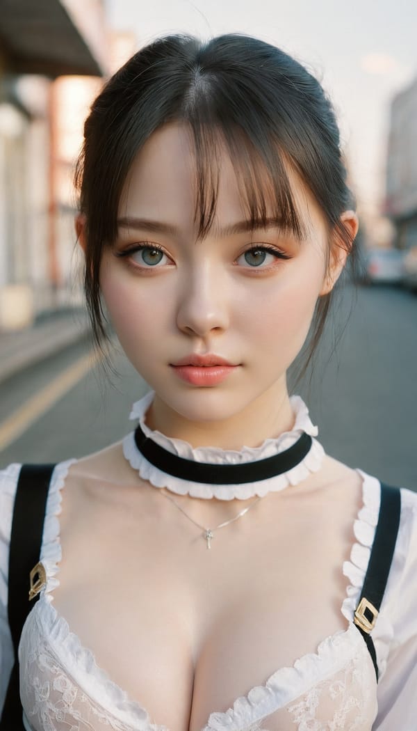 Tags: 21872187, SDXL
{"3": {"inputs": {"seed": 594632672222627, "steps": 32, "cfg": 6.62, "sampler_name": "dpmpp_2m", "scheduler": "karras", "denoise": 1.0, "model": ["27", 0], "positive": ["6", 0], "negative": ["7", 0], "latent_image": ["5", 0]}, "class_type": "KSampler"}, "4": {"inputs": {"ckpt_name": "juggernautxl.safetensors"}, "class_type": "CheckpointLoaderSimple"}, "5": {"inputs": {"width": 768, "height": 1344, "batch_size": 1}, "class_type": "EmptyLatentImage"}, "6": {"inputs": {"text": "27 year old girl, (russian:1.07), (pale skin:1.04), (cute:1.07), (sexy lips:1.01), (double eyelids:1.12), (slim:1.04), (seductive pose:1.02), (detailed face:0.95), (seductive facial expression:1.10), (beautiful eyes:1.00), (idol:0.99), (eyelashes:1.04), (blush:1.06), (in a seductive pose:1.06), (large perky breasts:1.02), (cleavage:1.05), (thigh gap:0.97), (school uniform:0.96), choker, busy street, (RAW:1.01), (textured skin:1.08), (portra:1.09), (detailed skin:1.07), (film:1.06), (candid cinema:1.03), (skin fuzz:1.06), (soft lighting:1.00), (natural looking skin:1.04)", "clip": ["27", 1]}, "class_type": "CLIPTextEncode"}, "7": {"inputs": {"text": "(twisted:1.08), (open mouth:1.06), (bad hands:1.14), (low resolution:1.11), (watermark:1.08), (distorted:1.08), (worst quality:1.10)", "clip": ["27", 1]}, "class_type": "CLIPTextEncode"}, "8": {"inputs": {"samples": ["3", 0], "vae": ["4", 2]}, "class_type": "VAEDecode"}, "25": {"inputs": {"lora_name": "nudify_xl.safetensors", "strength_model": 0.12, "strength_clip": 0.26, "model": ["4", 0], "clip": ["4", 1]}, "class_type": "LoraLoader"}, "26": {"inputs": {"lora_name": "shirtlift_SDXL_v2.safetensors", "strength_model": 0.12, "strength_clip": 0.11, "model": ["25", 0], "clip": ["25", 1]}, "class_type": "LoraLoader"}, "27": {"inputs": {"lora_name": "PerfectEyesXL.safetensors", "strength_model": 0.05, "strength_clip": 0.09, "model": ["26", 0], "clip": ["26", 1]}, "class_type": "LoraLoader"}, "30": {"inputs": {"model_name": "4x_NMKD-Superscale-SP_178000_G.pth"}, "class_type": "UpscaleModelLoader"}, "31": {"inputs": {"upscale_model": ["30", 0], "image": ["8", 0]}, "class_type": "ImageUpscaleWithModel"}, "32": {"inputs": {"upscale_method": "lanczos", "scale_by": 0.5, "image": ["31", 0]}, "class_type": "ImageScaleBy"}, "33": {"inputs": {"pixels": ["32", 0], "vae": ["4", 2]}, "class_type": "VAEEncode"}, "34": {"inputs": {"seed": 594632672222627, "steps": 32, "cfg": 6.62, "sampler_name": "dpmpp_2m", "scheduler": "karras", "denoise": 0.3, "model": ["27", 0], "positive": ["6", 0], "negative": ["7", 0], "latent_image": ["33", 0]}, "class_type": "KSampler"}, "36": {"inputs": {"samples": ["34", 0], "vae": ["4", 2]}, "class_type": "VAEDecode"}, "39": {"inputs": {"filename_prefix": "comfyapi-1734728910943", "images": ["36", 0]}, "class_type": "SaveImage"}}