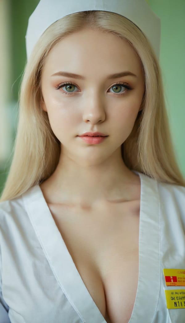 Tags: 21872187, SDXL
{"3": {"inputs": {"seed": 593919466614637, "steps": 32, "cfg": 5.29, "sampler_name": "dpmpp_2m", "scheduler": "karras", "denoise": 1.0, "model": ["27", 0], "positive": ["6", 0], "negative": ["7", 0], "latent_image": ["5", 0]}, "class_type": "KSampler"}, "4": {"inputs": {"ckpt_name": "juggernautxl.safetensors"}, "class_type": "CheckpointLoaderSimple"}, "5": {"inputs": {"width": 768, "height": 1344, "batch_size": 1}, "class_type": "EmptyLatentImage"}, "6": {"inputs": {"text": "18 year old girl, (ukrainian:1.01), (cute:1.06), (slim:1.10), (beautiful eyes:1.04), (seductive facial expression:1.05), (sexy lips:0.97), (seductive pose:1.01), (blush:1.01), (temptress:1.10), (double eyelids:0.97), (pale skin:1.03), (idol:1.01), (detailed face:0.95), (in a seductive pose:1.11), (large perky breasts:1.01), (cleavage:1.05), (thigh gap:1.09), (nurse in uniform:1.04) working in a hospital ward, (film:1.00), (detailed skin:1.02), (portra:1.00), (candid cinema:1.08), (skin fuzz:1.03), (textured skin:1.05), (RAW:1.09), (natural looking skin:1.00), (soft lighting:1.09)", "clip": ["27", 1]}, "class_type": "CLIPTextEncode"}, "7": {"inputs": {"text": "(bad hands:1.14), (distorted:1.05), (open mouth:1.05), (worst quality:1.13), (watermark:1.07), (twisted:1.11), (low resolution:1.12)", "clip": ["27", 1]}, "class_type": "CLIPTextEncode"}, "8": {"inputs": {"samples": ["3", 0], "vae": ["4", 2]}, "class_type": "VAEDecode"}, "25": {"inputs": {"lora_name": "nudify_xl.safetensors", "strength_model": 0.36, "strength_clip": 0.07, "model": ["4", 0], "clip": ["4", 1]}, "class_type": "LoraLoader"}, "26": {"inputs": {"lora_name": "shirtlift_SDXL_v2.safetensors", "strength_model": 0.19, "strength_clip": 0.05, "model": ["25", 0], "clip": ["25", 1]}, "class_type": "LoraLoader"}, "27": {"inputs": {"lora_name": "PerfectEyesXL.safetensors", "strength_model": 0.19, "strength_clip": 0.01, "model": ["26", 0], "clip": ["26", 1]}, "class_type": "LoraLoader"}, "30": {"inputs": {"model_name": "4x_NMKD-Superscale-SP_178000_G.pth"}, "class_type": "UpscaleModelLoader"}, "31": {"inputs": {"upscale_model": ["30", 0], "image": ["8", 0]}, "class_type": "ImageUpscaleWithModel"}, "32": {"inputs": {"upscale_method": "lanczos", "scale_by": 0.5, "image": ["31", 0]}, "class_type": "ImageScaleBy"}, "33": {"inputs": {"pixels": ["32", 0], "vae": ["4", 2]}, "class_type": "VAEEncode"}, "34": {"inputs": {"seed": 593919466614637, "steps": 32, "cfg": 5.29, "sampler_name": "dpmpp_2m", "scheduler": "karras", "denoise": 0.3, "model": ["27", 0], "positive": ["6", 0], "negative": ["7", 0], "latent_image": ["33", 0]}, "class_type": "KSampler"}, "36": {"inputs": {"samples": ["34", 0], "vae": ["4", 2]}, "class_type": "VAEDecode"}, "39": {"inputs": {"filename_prefix": "comfyapi-1724454501877", "images": ["36", 0]}, "class_type": "SaveImage"}}