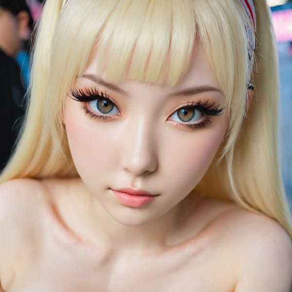 Tags: 21872187, SDXL
{"3": {"inputs": {"seed": 718822076005444, "steps": 32, "cfg": 5.77, "sampler_name": "dpmpp_2m", "scheduler": "karras", "denoise": 1.0, "model": ["27", 0], "positive": ["6", 0], "negative": ["7", 0], "latent_image": ["5", 0]}, "class_type": "KSampler"}, "4": {"inputs": {"ckpt_name": "juggernautxl.safetensors"}, "class_type": "CheckpointLoaderSimple"}, "5": {"inputs": {"width": 1024, "height": 1024, "batch_size": 1}, "class_type": "EmptyLatentImage"}, "6": {"inputs": {"text": "20 year old girl, (russian:1.01), (japanese:0.96), (ukrainian:0.97), (eyelashes:1.05), (seductive pose:1.00), (cute:1.08), (beautiful eyes:1.07), (idol:1.13), (blush:1.04), (temptress:1.12), (sexy lips:0.95), (double eyelids:1.01), (detailed face:1.06), (pale skin:1.12), (slim:1.03), (seductive facial expression:0.95), (in a seductive pose:1.13), (large perky breasts:0.99), (cleavage:1.04), (thigh gap:1.05), (in a cosplay:1.05) at comiket posing for camera, (candid cinema:1.05), (natural looking skin:1.08), (RAW:1.04), (portra:1.03), (film:1.02), (soft lighting:1.09), (detailed skin:1.04), (skin fuzz:1.01), (textured skin:1.03)", "clip": ["27", 1]}, "class_type": "CLIPTextEncode"}, "7": {"inputs": {"text": "(low resolution:1.10), (bad hands:1.13), (watermark:1.11), (distorted:1.12), (open mouth:1.10), (twisted:1.12), (worst quality:1.14)", "clip": ["27", 1]}, "class_type": "CLIPTextEncode"}, "8": {"inputs": {"samples": ["3", 0], "vae": ["4", 2]}, "class_type": "VAEDecode"}, "25": {"inputs": {"lora_name": "nudify_xl.safetensors", "strength_model": 0.21, "strength_clip": 0.24, "model": ["4", 0], "clip": ["4", 1]}, "class_type": "LoraLoader"}, "26": {"inputs": {"lora_name": "shirtlift_SDXL_v2.safetensors", "strength_model": 0.0, "strength_clip": 0.17, "model": ["25", 0], "clip": ["25", 1]}, "class_type": "LoraLoader"}, "27": {"inputs": {"lora_name": "PerfectEyesXL.safetensors", "strength_model": 0.14, "strength_clip": 0.17, "model": ["26", 0], "clip": ["26", 1]}, "class_type": "LoraLoader"}, "30": {"inputs": {"model_name": "4x_NMKD-Superscale-SP_178000_G.pth"}, "class_type": "UpscaleModelLoader"}, "31": {"inputs": {"upscale_model": ["30", 0], "image": ["8", 0]}, "class_type": "ImageUpscaleWithModel"}, "32": {"inputs": {"upscale_method": "lanczos", "scale_by": 0.5, "image": ["31", 0]}, "class_type": "ImageScaleBy"}, "33": {"inputs": {"pixels": ["32", 0], "vae": ["4", 2]}, "class_type": "VAEEncode"}, "34": {"inputs": {"seed": 718822076005444, "steps": 32, "cfg": 5.77, "sampler_name": "dpmpp_2m", "scheduler": "karras", "denoise": 0.3, "model": ["27", 0], "positive": ["6", 0], "negative": ["7", 0], "latent_image": ["33", 0]}, "class_type": "KSampler"}, "36": {"inputs": {"samples": ["34", 0], "vae": ["4", 2]}, "class_type": "VAEDecode"}, "39": {"inputs": {"filename_prefix": "comfyapi-1725988776216", "images": ["36", 0]}, "class_type": "SaveImage"}}