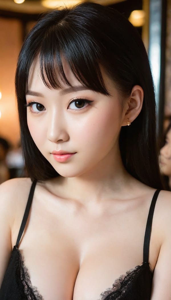 Tags: 21872187, SDXL
{"3": {"inputs": {"seed": 676638621336719, "steps": 32, "cfg": 6.53, "sampler_name": "dpmpp_2m", "scheduler": "karras", "denoise": 1.0, "model": ["27", 0], "positive": ["6", 0], "negative": ["7", 0], "latent_image": ["5", 0]}, "class_type": "KSampler"}, "4": {"inputs": {"ckpt_name": "juggernautXL_v8Rundiffusion.safetensors"}, "class_type": "CheckpointLoaderSimple"}, "5": {"inputs": {"width": 768, "height": 1344, "batch_size": 1}, "class_type": "EmptyLatentImage"}, "6": {"inputs": {"text": "20 year old girl, (taiwanese:0.98), (irish:1.02), (ukrainian:0.95), (blush:1.13), (slim:1.01), (idol:0.95), (beautiful eyes:1.01), (cute:1.10), (seductive pose:0.97), (pale skin:1.05), (eyelashes:1.05), (seductive facial expression:1.02), (detailed face:1.05), (temptress:1.13), (double eyelids:1.13), (in a seductive pose:1.02), (large perky breasts:1.04), (cleavage:1.12), (thigh gap:1.08), (wearing a little black dress:1.00) at a fine dining restaurant, (film:1.07), (natural looking skin:1.04), (RAW:1.08), (skin fuzz:1.07), (soft lighting:1.03), (candid cinema:1.01), (portra:1.02), (detailed skin:1.06), (textured skin:1.08)", "clip": ["27", 1]}, "class_type": "CLIPTextEncode"}, "7": {"inputs": {"text": "(distorted:1.09), (watermark:1.12), (worst quality:1.13), (open mouth:1.10), (low resolution:1.08), (bad hands:1.05), (twisted:1.05)", "clip": ["27", 1]}, "class_type": "CLIPTextEncode"}, "8": {"inputs": {"samples": ["3", 0], "vae": ["4", 2]}, "class_type": "VAEDecode"}, "25": {"inputs": {"lora_name": "nudify_xl.safetensors", "strength_model": 0.08, "strength_clip": 0.38, "model": ["4", 0], "clip": ["4", 1]}, "class_type": "LoraLoader"}, "26": {"inputs": {"lora_name": "shirtlift_SDXL_v2.safetensors", "strength_model": 0.13, "strength_clip": 0.0, "model": ["25", 0], "clip": ["25", 1]}, "class_type": "LoraLoader"}, "27": {"inputs": {"lora_name": "PerfectEyesXL.safetensors", "strength_model": 0.16, "strength_clip": 0.07, "model": ["26", 0], "clip": ["26", 1]}, "class_type": "LoraLoader"}, "30": {"inputs": {"model_name": "4x_NMKD-Superscale-SP_178000_G.pth"}, "class_type": "UpscaleModelLoader"}, "31": {"inputs": {"upscale_model": ["30", 0], "image": ["8", 0]}, "class_type": "ImageUpscaleWithModel"}, "32": {"inputs": {"upscale_method": "lanczos", "scale_by": 0.5, "image": ["31", 0]}, "class_type": "ImageScaleBy"}, "33": {"inputs": {"pixels": ["32", 0], "vae": ["4", 2]}, "class_type": "VAEEncode"}, "34": {"inputs": {"seed": 676638621336719, "steps": 32, "cfg": 6.53, "sampler_name": "dpmpp_2m", "scheduler": "karras", "denoise": 0.3, "model": ["27", 0], "positive": ["6", 0], "negative": ["7", 0], "latent_image": ["33", 0]}, "class_type": "KSampler"}, "36": {"inputs": {"samples": ["34", 0], "vae": ["4", 2]}, "class_type": "VAEDecode"}, "39": {"inputs": {"filename_prefix": "comfyapi-1707661330180", "images": ["36", 0]}, "class_type": "SaveImage"}}