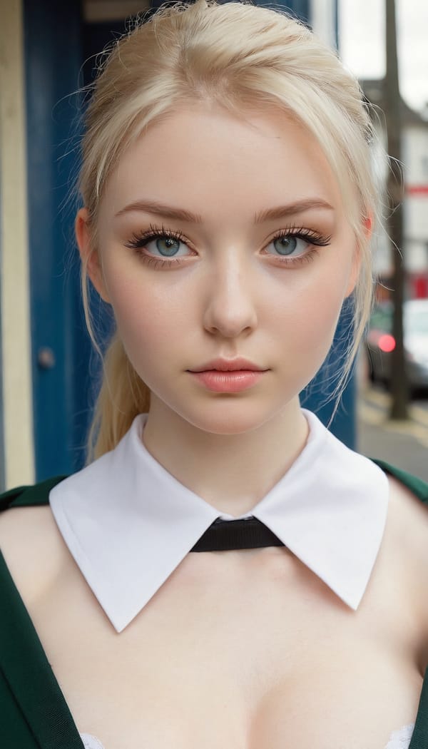 Tags: 21872187, SDXL
{"3": {"inputs": {"seed": 215547101251974, "steps": 64, "cfg": 6.71, "sampler_name": "dpmpp_2m", "scheduler": "karras", "denoise": 1.0, "model": ["27", 0], "positive": ["6", 0], "negative": ["7", 0], "latent_image": ["5", 0]}, "class_type": "KSampler"}, "4": {"inputs": {"ckpt_name": "juggernautxl.safetensors"}, "class_type": "CheckpointLoaderSimple"}, "5": {"inputs": {"width": 768, "height": 1344, "batch_size": 1}, "class_type": "EmptyLatentImage"}, "6": {"inputs": {"text": "24 year old girl, (irish:1.07), (seductive pose:1.01), (eyelashes:1.03), (slim:1.05), (idol:1.07), (double eyelids:1.06), (pale skin:1.09), (temptress:1.12), (seductive facial expression:1.14), (sexy lips:0.98), (cute:1.00), (beautiful eyes:1.04), (blush:1.00), (detailed face:0.98), (in a seductive pose:1.13), (large perky breasts:1.03), (cleavage:1.00), (thigh gap:0.96), (school uniform:1.11), choker, busy street, (soft lighting:1.08), (portra:1.05), (RAW:1.06), (film:1.08), (detailed skin:1.05), (candid cinema:1.03), (skin fuzz:1.06), (natural looking skin:1.08), (textured skin:1.03)", "clip": ["27", 1]}, "class_type": "CLIPTextEncode"}, "7": {"inputs": {"text": "(open mouth:1.14), (low resolution:1.13), (worst quality:1.05), (twisted:1.07), (watermark:1.12), (distorted:1.12), (bad hands:1.06)", "clip": ["27", 1]}, "class_type": "CLIPTextEncode"}, "8": {"inputs": {"samples": ["3", 0], "vae": ["4", 2]}, "class_type": "VAEDecode"}, "25": {"inputs": {"lora_name": "nudify_xl.safetensors", "strength_model": 0.14, "strength_clip": 0.27, "model": ["4", 0], "clip": ["4", 1]}, "class_type": "LoraLoader"}, "26": {"inputs": {"lora_name": "shirtlift_SDXL_v2.safetensors", "strength_model": 0.13, "strength_clip": 0.18, "model": ["25", 0], "clip": ["25", 1]}, "class_type": "LoraLoader"}, "27": {"inputs": {"lora_name": "PerfectEyesXL.safetensors", "strength_model": 0.03, "strength_clip": 0.0, "model": ["26", 0], "clip": ["26", 1]}, "class_type": "LoraLoader"}, "30": {"inputs": {"model_name": "4x_NMKD-Superscale-SP_178000_G.pth"}, "class_type": "UpscaleModelLoader"}, "31": {"inputs": {"upscale_model": ["30", 0], "image": ["8", 0]}, "class_type": "ImageUpscaleWithModel"}, "32": {"inputs": {"upscale_method": "lanczos", "scale_by": 0.5, "image": ["31", 0]}, "class_type": "ImageScaleBy"}, "33": {"inputs": {"pixels": ["32", 0], "vae": ["4", 2]}, "class_type": "VAEEncode"}, "34": {"inputs": {"seed": 215547101251974, "steps": 64, "cfg": 6.71, "sampler_name": "dpmpp_2m", "scheduler": "karras", "denoise": 0.3, "model": ["27", 0], "positive": ["6", 0], "negative": ["7", 0], "latent_image": ["33", 0]}, "class_type": "KSampler"}, "36": {"inputs": {"samples": ["34", 0], "vae": ["4", 2]}, "class_type": "VAEDecode"}, "39": {"inputs": {"filename_prefix": "comfyapi-1727040064058", "images": ["36", 0]}, "class_type": "SaveImage"}}