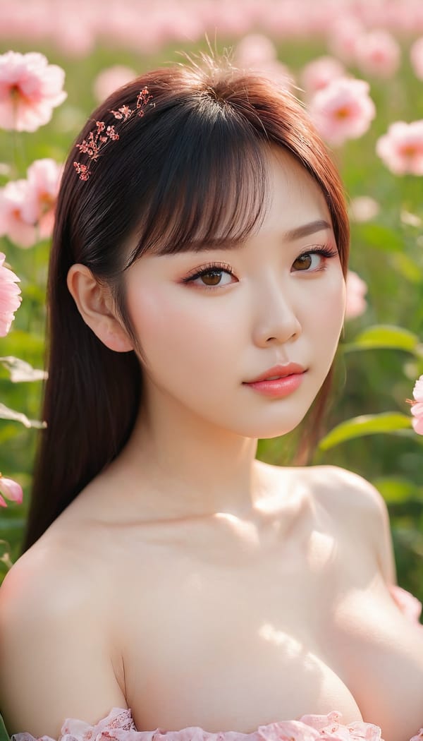 Tags: 21872187, SDXL
{"3": {"inputs": {"seed": 235762269849672, "steps": 64, "cfg": 7.14, "sampler_name": "dpmpp_2m", "scheduler": "karras", "denoise": 1.0, "model": ["27", 0], "positive": ["6", 0], "negative": ["7", 0], "latent_image": ["5", 0]}, "class_type": "KSampler"}, "4": {"inputs": {"ckpt_name": "juggernautxl.safetensors"}, "class_type": "CheckpointLoaderSimple"}, "5": {"inputs": {"width": 768, "height": 1344, "batch_size": 1}, "class_type": "EmptyLatentImage"}, "6": {"inputs": {"text": "27 year old girl, (chinese:0.99), (russian:0.99), (idol:1.02), (seductive facial expression:1.10), (cute:1.07), (blush:1.07), (detailed face:0.98), (pale skin:1.08), (sexy lips:1.09), (double eyelids:1.06), (slim:1.07), (beautiful eyes:1.13), (seductive pose:1.03), (temptress:0.95), (eyelashes:1.06), (in a seductive pose:1.07), (large perky breasts:1.01), (cleavage:0.96), (thigh gap:0.97), wearing (translucent clothes:1.03) on a flower field, (skin fuzz:1.01), (candid cinema:1.08), (natural looking skin:1.07), (textured skin:1.01), (detailed skin:1.05), (film:1.09), (portra:1.08), (soft lighting:1.07), (RAW:1.02)", "clip": ["27", 1]}, "class_type": "CLIPTextEncode"}, "7": {"inputs": {"text": "(twisted:1.14), (watermark:1.12), (bad hands:1.09), (open mouth:1.10), (distorted:1.06), (low resolution:1.07), (worst quality:1.09)", "clip": ["27", 1]}, "class_type": "CLIPTextEncode"}, "8": {"inputs": {"samples": ["3", 0], "vae": ["4", 2]}, "class_type": "VAEDecode"}, "25": {"inputs": {"lora_name": "nudify_xl.safetensors", "strength_model": 0.39, "strength_clip": 0.06, "model": ["4", 0], "clip": ["4", 1]}, "class_type": "LoraLoader"}, "26": {"inputs": {"lora_name": "shirtlift_SDXL_v2.safetensors", "strength_model": 0.04, "strength_clip": 0.06, "model": ["25", 0], "clip": ["25", 1]}, "class_type": "LoraLoader"}, "27": {"inputs": {"lora_name": "PerfectEyesXL.safetensors", "strength_model": 0.16, "strength_clip": 0.07, "model": ["26", 0], "clip": ["26", 1]}, "class_type": "LoraLoader"}, "30": {"inputs": {"model_name": "4x_NMKD-Superscale-SP_178000_G.pth"}, "class_type": "UpscaleModelLoader"}, "31": {"inputs": {"upscale_model": ["30", 0], "image": ["8", 0]}, "class_type": "ImageUpscaleWithModel"}, "32": {"inputs": {"upscale_method": "lanczos", "scale_by": 0.5, "image": ["31", 0]}, "class_type": "ImageScaleBy"}, "33": {"inputs": {"pixels": ["32", 0], "vae": ["4", 2]}, "class_type": "VAEEncode"}, "34": {"inputs": {"seed": 235762269849672, "steps": 64, "cfg": 7.14, "sampler_name": "dpmpp_2m", "scheduler": "karras", "denoise": 0.3, "model": ["27", 0], "positive": ["6", 0], "negative": ["7", 0], "latent_image": ["33", 0]}, "class_type": "KSampler"}, "36": {"inputs": {"samples": ["34", 0], "vae": ["4", 2]}, "class_type": "VAEDecode"}, "39": {"inputs": {"filename_prefix": "comfyapi-1714705827564", "images": ["36", 0]}, "class_type": "SaveImage"}}