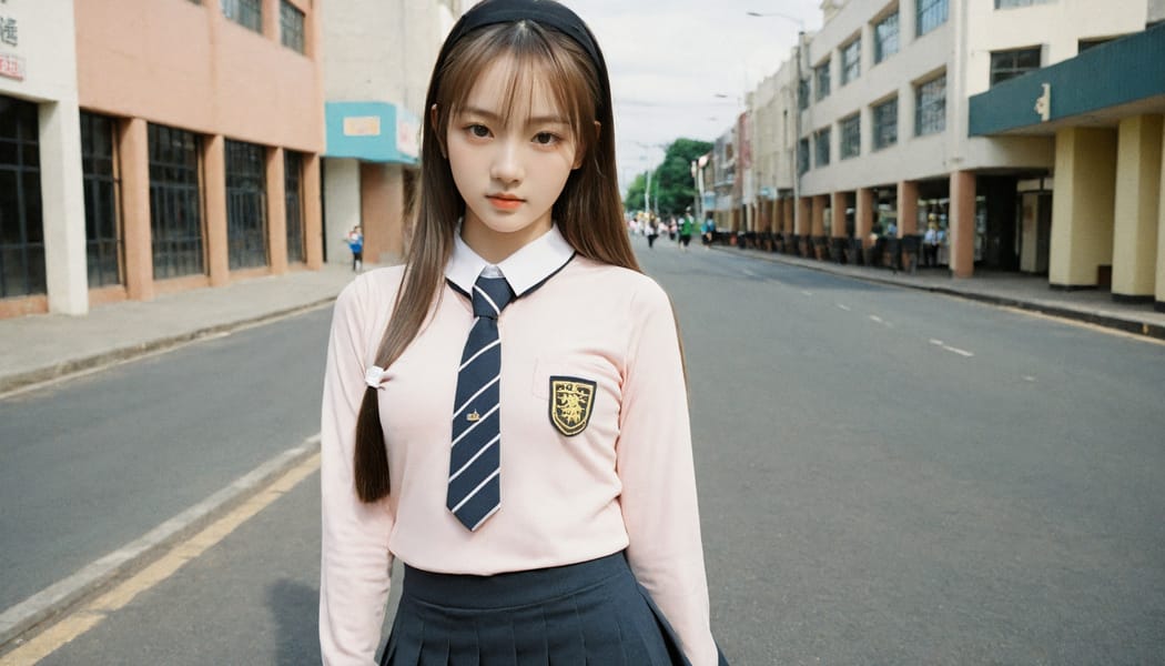 Tags: 21872187, SDXL
{"3": {"inputs": {"seed": 235108383866661, "steps": 64, "cfg": 6.12, "sampler_name": "dpmpp_2m", "scheduler": "karras", "denoise": 1.0, "model": ["27", 0], "positive": ["6", 0], "negative": ["7", 0], "latent_image": ["5", 0]}, "class_type": "KSampler"}, "4": {"inputs": {"ckpt_name": "leosamsHelloworldSDXL_helloworldSDXL32DPO.safetensors"}, "class_type": "CheckpointLoaderSimple"}, "5": {"inputs": {"width": 1344, "height": 768, "batch_size": 1}, "class_type": "EmptyLatentImage"}, "6": {"inputs": {"text": "22 year old girl, (double eyelids:1.01), (seductive facial expression:1.11), (eyelashes:0.99), (beautiful eyes:1.06), (slim:0.95), (idol:1.05), (seductive pose:1.10), (detailed face:1.04), (temptress:1.08), (cute:0.98), (blush:1.03), (pale skin:0.96), (perky ass:0.96), (exposed ass:1.03), (looking back:0.99), (sexy ass:0.97), (thigh gap:0.98), (school uniform:1.04), choker, busy street, (candid cinema:1.00), (portra:1.08), (film:1.05), (RAW:1.09), (textured skin:1.04), (natural looking skin:1.00), (detailed skin:1.04), (soft lighting:1.08), (skin fuzz:1.00)", "clip": ["27", 1]}, "class_type": "CLIPTextEncode"}, "7": {"inputs": {"text": "(twisted:1.14), (bad hands:1.06), (distorted:1.05), (worst quality:1.05), (watermark:1.13), (low resolution:1.07), (open mouth:1.09)", "clip": ["27", 1]}, "class_type": "CLIPTextEncode"}, "8": {"inputs": {"samples": ["3", 0], "vae": ["4", 2]}, "class_type": "VAEDecode"}, "25": {"inputs": {"lora_name": "nudify_xl.safetensors", "strength_model": 0.03, "strength_clip": 0.05, "model": ["4", 0], "clip": ["4", 1]}, "class_type": "LoraLoader"}, "26": {"inputs": {"lora_name": "shirtlift_SDXL_v2.safetensors", "strength_model": 0.18, "strength_clip": 0.19, "model": ["25", 0], "clip": ["25", 1]}, "class_type": "LoraLoader"}, "27": {"inputs": {"lora_name": "PerfectEyesXL.safetensors", "strength_model": 0.01, "strength_clip": 0.03, "model": ["26", 0], "clip": ["26", 1]}, "class_type": "LoraLoader"}, "30": {"inputs": {"model_name": "4x_NMKD-Superscale-SP_178000_G.pth"}, "class_type": "UpscaleModelLoader"}, "31": {"inputs": {"upscale_model": ["30", 0], "image": ["8", 0]}, "class_type": "ImageUpscaleWithModel"}, "32": {"inputs": {"upscale_method": "lanczos", "scale_by": 0.5, "image": ["31", 0]}, "class_type": "ImageScaleBy"}, "33": {"inputs": {"pixels": ["32", 0], "vae": ["4", 2]}, "class_type": "VAEEncode"}, "34": {"inputs": {"seed": 235108383866661, "steps": 64, "cfg": 6.12, "sampler_name": "dpmpp_2m", "scheduler": "karras", "denoise": 0.3, "model": ["27", 0], "positive": ["6", 0], "negative": ["7", 0], "latent_image": ["33", 0]}, "class_type": "KSampler"}, "36": {"inputs": {"samples": ["34", 0], "vae": ["4", 2]}, "class_type": "VAEDecode"}, "39": {"inputs": {"filename_prefix": "comfyapi-1708270902186", "images": ["36", 0]}, "class_type": "SaveImage"}}