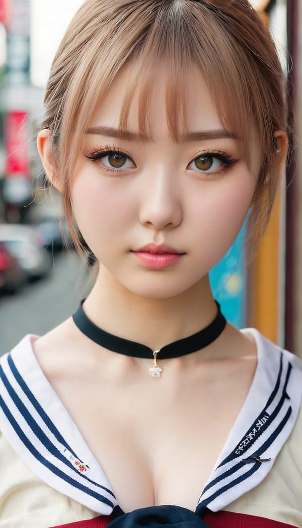 Tags: 21872187, SDXL
{"3": {"inputs": {"seed": 866534608808490, "steps": 32, "cfg": 7.71, "sampler_name": "dpmpp_2m", "scheduler": "karras", "denoise": 1.0, "model": ["27", 0], "positive": ["6", 0], "negative": ["7", 0], "latent_image": ["5", 0]}, "class_type": "KSampler"}, "4": {"inputs": {"ckpt_name": "juggernautxl.safetensors"}, "class_type": "CheckpointLoaderSimple"}, "5": {"inputs": {"width": 768, "height": 1344, "batch_size": 1}, "class_type": "EmptyLatentImage"}, "6": {"inputs": {"text": "21 year old girl, (japanese:1.14), (russian:1.09), (beautiful eyes:1.10), (detailed face:0.99), (idol:1.06), (cute:1.01), (pale skin:1.08), (blush:1.11), (double eyelids:1.11), (seductive pose:0.97), (temptress:1.13), (slim:1.01), (seductive facial expression:0.97), (sexy lips:1.13), (in a seductive pose:0.96), (large perky breasts:1.00), (cleavage:1.04), (thigh gap:1.03), (school uniform:1.07), choker, busy street, (textured skin:1.08), (detailed skin:1.01), (skin fuzz:1.05), (film:1.00), (candid cinema:1.05), (natural looking skin:1.09), (soft lighting:1.08), (RAW:1.06), (portra:1.04)", "clip": ["27", 1]}, "class_type": "CLIPTextEncode"}, "7": {"inputs": {"text": "(twisted:1.05), (worst quality:1.06), (bad hands:1.09), (distorted:1.12), (watermark:1.11), (open mouth:1.14), (low resolution:1.11)", "clip": ["27", 1]}, "class_type": "CLIPTextEncode"}, "8": {"inputs": {"samples": ["3", 0], "vae": ["4", 2]}, "class_type": "VAEDecode"}, "25": {"inputs": {"lora_name": "nudify_xl.safetensors", "strength_model": 0.34, "strength_clip": 0.37, "model": ["4", 0], "clip": ["4", 1]}, "class_type": "LoraLoader"}, "26": {"inputs": {"lora_name": "shirtlift_SDXL_v2.safetensors", "strength_model": 0.14, "strength_clip": 0.03, "model": ["25", 0], "clip": ["25", 1]}, "class_type": "LoraLoader"}, "27": {"inputs": {"lora_name": "PerfectEyesXL.safetensors", "strength_model": 0.01, "strength_clip": 0.08, "model": ["26", 0], "clip": ["26", 1]}, "class_type": "LoraLoader"}, "30": {"inputs": {"model_name": "4x_NMKD-Superscale-SP_178000_G.pth"}, "class_type": "UpscaleModelLoader"}, "31": {"inputs": {"upscale_model": ["30", 0], "image": ["8", 0]}, "class_type": "ImageUpscaleWithModel"}, "32": {"inputs": {"upscale_method": "lanczos", "scale_by": 0.5, "image": ["31", 0]}, "class_type": "ImageScaleBy"}, "33": {"inputs": {"pixels": ["32", 0], "vae": ["4", 2]}, "class_type": "VAEEncode"}, "34": {"inputs": {"seed": 866534608808490, "steps": 32, "cfg": 7.71, "sampler_name": "dpmpp_2m", "scheduler": "karras", "denoise": 0.3, "model": ["27", 0], "positive": ["6", 0], "negative": ["7", 0], "latent_image": ["33", 0]}, "class_type": "KSampler"}, "36": {"inputs": {"samples": ["34", 0], "vae": ["4", 2]}, "class_type": "VAEDecode"}, "39": {"inputs": {"filename_prefix": "comfyapi-1714180016224", "images": ["36", 0]}, "class_type": "SaveImage"}}