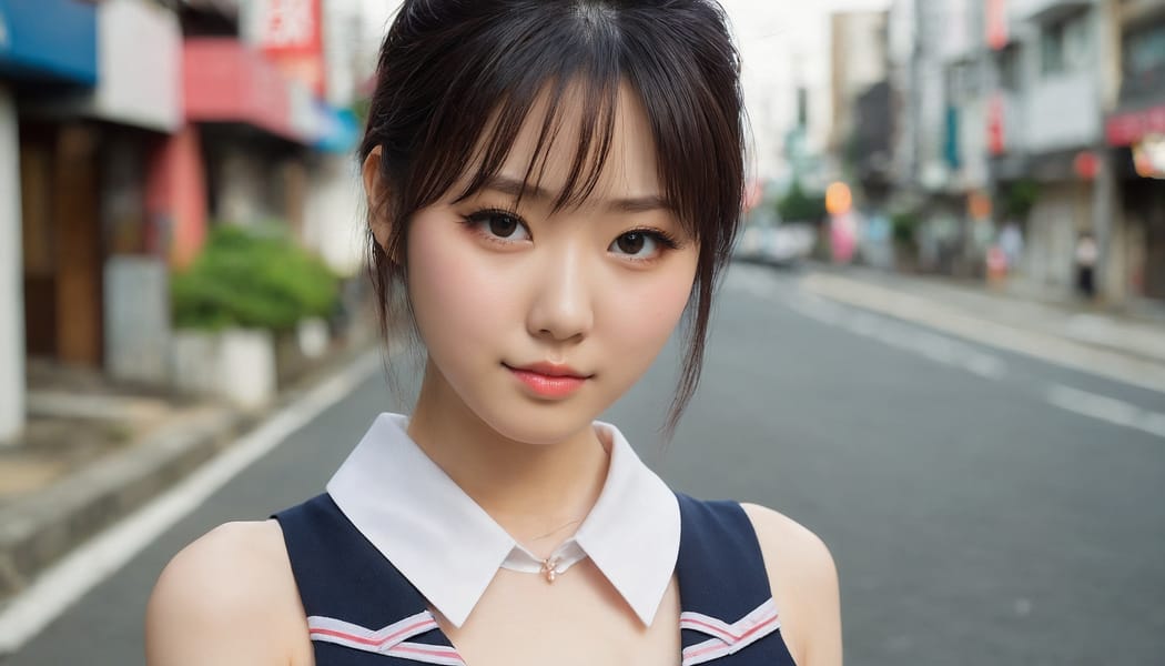 Tags: 21872187, SDXL
{"3": {"inputs": {"seed": 863878178006170, "steps": 32, "cfg": 5.48, "sampler_name": "dpmpp_2m", "scheduler": "karras", "denoise": 1.0, "model": ["27", 0], "positive": ["6", 0], "negative": ["7", 0], "latent_image": ["5", 0]}, "class_type": "KSampler"}, "4": {"inputs": {"ckpt_name": "juggernautxl.safetensors"}, "class_type": "CheckpointLoaderSimple"}, "5": {"inputs": {"width": 1344, "height": 768, "batch_size": 1}, "class_type": "EmptyLatentImage"}, "6": {"inputs": {"text": "23 year old girl, (japanese:1.02), (detailed face:1.09), (seductive facial expression:1.11), (pale skin:0.97), (slim:1.02), (blush:1.06), (double eyelids:1.13), (beautiful eyes:1.00), (sexy lips:1.03), (cute:1.04), (seductive pose:1.12), (eyelashes:1.13), (temptress:0.96), (in a seductive pose:1.00), (large perky breasts:1.14), (cleavage:1.09), (thigh gap:0.98), (school uniform:1.08), choker, busy street, (textured skin:1.05), (natural looking skin:1.02), (soft lighting:1.02), (RAW:1.06), (portra:1.02), (film:1.03), (candid cinema:1.03), (skin fuzz:1.07), (detailed skin:1.08)", "clip": ["27", 1]}, "class_type": "CLIPTextEncode"}, "7": {"inputs": {"text": "(open mouth:1.08), (distorted:1.09), (worst quality:1.08), (twisted:1.08), (bad hands:1.11), (watermark:1.09)", "clip": ["27", 1]}, "class_type": "CLIPTextEncode"}, "8": {"inputs": {"samples": ["3", 0], "vae": ["4", 2]}, "class_type": "VAEDecode"}, "25": {"inputs": {"lora_name": "nudify_xl.safetensors", "strength_model": 0.03, "strength_clip": 0.08, "model": ["4", 0], "clip": ["4", 1]}, "class_type": "LoraLoader"}, "26": {"inputs": {"lora_name": "shirtlift_SDXL_v2.safetensors", "strength_model": 0.12, "strength_clip": 0.04, "model": ["25", 0], "clip": ["25", 1]}, "class_type": "LoraLoader"}, "27": {"inputs": {"lora_name": "PerfectEyesXL.safetensors", "strength_model": 0.17, "strength_clip": 0.1, "model": ["26", 0], "clip": ["26", 1]}, "class_type": "LoraLoader"}, "30": {"inputs": {"model_name": "4x_NMKD-Superscale-SP_178000_G.pth"}, "class_type": "UpscaleModelLoader"}, "31": {"inputs": {"upscale_model": ["30", 0], "image": ["8", 0]}, "class_type": "ImageUpscaleWithModel"}, "32": {"inputs": {"upscale_method": "lanczos", "scale_by": 0.5, "image": ["31", 0]}, "class_type": "ImageScaleBy"}, "33": {"inputs": {"pixels": ["32", 0], "vae": ["4", 2]}, "class_type": "VAEEncode"}, "34": {"inputs": {"seed": 863878178006170, "steps": 32, "cfg": 5.48, "sampler_name": "dpmpp_2m", "scheduler": "karras", "denoise": 0.3, "model": ["27", 0], "positive": ["6", 0], "negative": ["7", 0], "latent_image": ["33", 0]}, "class_type": "KSampler"}, "36": {"inputs": {"samples": ["34", 0], "vae": ["4", 2]}, "class_type": "VAEDecode"}, "39": {"inputs": {"filename_prefix": "comfyapi-1724072850229", "images": ["36", 0]}, "class_type": "SaveImage"}}