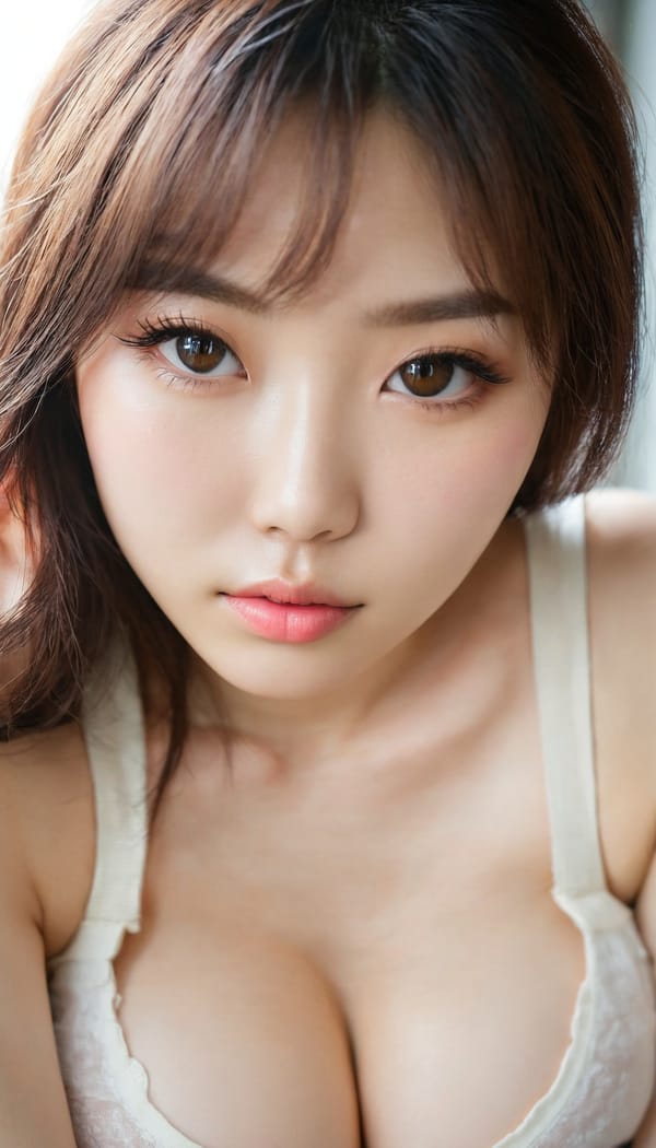 Tags: 21872187, SDXL
{"3": {"inputs": {"seed": 819862928567079, "steps": 32, "cfg": 7.06, "sampler_name": "dpmpp_2m", "scheduler": "karras", "denoise": 1.0, "model": ["27", 0], "positive": ["6", 0], "negative": ["7", 0], "latent_image": ["5", 0]}, "class_type": "KSampler"}, "4": {"inputs": {"ckpt_name": "juggernautxl.safetensors"}, "class_type": "CheckpointLoaderSimple"}, "5": {"inputs": {"width": 768, "height": 1344, "batch_size": 1}, "class_type": "EmptyLatentImage"}, "6": {"inputs": {"text": "26 year old girl, (korean:1.07), (japanese:0.97), (beautiful eyes:1.08), (sexy lips:1.03), (idol:0.97), (temptress:0.95), (pale skin:1.09), (slim:1.07), (detailed face:1.08), (seductive facial expression:0.97), (double eyelids:1.00), (cute:1.10), (eyelashes:1.09), (blush:1.02), (in a seductive pose:1.11), (large perky breasts:1.05), (cleavage:1.06), (thigh gap:0.95), (white tanktop:0.98), busy street, (natural looking skin:1.09), (candid cinema:1.01), (film:1.00), (portra:1.05), (skin fuzz:1.04), (textured skin:1.03), (RAW:1.04), (soft lighting:1.08), (detailed skin:1.06)", "clip": ["27", 1]}, "class_type": "CLIPTextEncode"}, "7": {"inputs": {"text": "(worst quality:1.10), (twisted:1.05), (open mouth:1.07), (distorted:1.09), (low resolution:1.05), (bad hands:1.10), (watermark:1.13)", "clip": ["27", 1]}, "class_type": "CLIPTextEncode"}, "8": {"inputs": {"samples": ["3", 0], "vae": ["4", 2]}, "class_type": "VAEDecode"}, "25": {"inputs": {"lora_name": "nudify_xl.safetensors", "strength_model": 0.15, "strength_clip": 0.1, "model": ["4", 0], "clip": ["4", 1]}, "class_type": "LoraLoader"}, "26": {"inputs": {"lora_name": "shirtlift_SDXL_v2.safetensors", "strength_model": 0.07, "strength_clip": 0.05, "model": ["25", 0], "clip": ["25", 1]}, "class_type": "LoraLoader"}, "27": {"inputs": {"lora_name": "PerfectEyesXL.safetensors", "strength_model": 0.06, "strength_clip": 0.01, "model": ["26", 0], "clip": ["26", 1]}, "class_type": "LoraLoader"}, "30": {"inputs": {"model_name": "4x_NMKD-Superscale-SP_178000_G.pth"}, "class_type": "UpscaleModelLoader"}, "31": {"inputs": {"upscale_model": ["30", 0], "image": ["8", 0]}, "class_type": "ImageUpscaleWithModel"}, "32": {"inputs": {"upscale_method": "lanczos", "scale_by": 0.5, "image": ["31", 0]}, "class_type": "ImageScaleBy"}, "33": {"inputs": {"pixels": ["32", 0], "vae": ["4", 2]}, "class_type": "VAEEncode"}, "34": {"inputs": {"seed": 819862928567079, "steps": 32, "cfg": 7.06, "sampler_name": "dpmpp_2m", "scheduler": "karras", "denoise": 0.3, "model": ["27", 0], "positive": ["6", 0], "negative": ["7", 0], "latent_image": ["33", 0]}, "class_type": "KSampler"}, "36": {"inputs": {"samples": ["34", 0], "vae": ["4", 2]}, "class_type": "VAEDecode"}, "39": {"inputs": {"filename_prefix": "comfyapi-1732158665224", "images": ["36", 0]}, "class_type": "SaveImage"}}