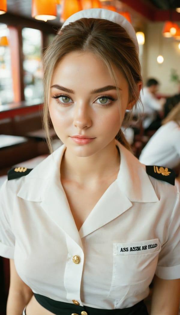 Tags: 21872187, SDXL
{"3": {"inputs": {"seed": 689245311734743, "steps": 32, "cfg": 6.93, "sampler_name": "dpmpp_2m", "scheduler": "karras", "denoise": 1.0, "model": ["27", 0], "positive": ["6", 0], "negative": ["7", 0], "latent_image": ["5", 0]}, "class_type": "KSampler"}, "4": {"inputs": {"ckpt_name": "juggernautxl.safetensors"}, "class_type": "CheckpointLoaderSimple"}, "5": {"inputs": {"width": 768, "height": 1344, "batch_size": 1}, "class_type": "EmptyLatentImage"}, "6": {"inputs": {"text": "25 year old girl, (irish:0.98), (russian:0.99), (blush:0.97), (temptress:1.05), (beautiful eyes:1.11), (detailed face:1.11), (cute:1.05), (seductive facial expression:1.09), (slim:0.98), (sexy lips:1.08), (eyelashes:1.07), (seductive pose:1.07), (idol:1.12), (double eyelids:1.12), (perky ass:1.00), (exposed ass:1.04), (looking back:1.14), (sexy ass:1.06), (thigh gap:1.07), (a waitress in uniform:1.07) working at a restaurant, (natural looking skin:1.05), (candid cinema:1.00), (film:1.00), (soft lighting:1.07), (portra:1.09), (textured skin:1.09), (RAW:1.07), (detailed skin:1.02), (skin fuzz:1.00)", "clip": ["27", 1]}, "class_type": "CLIPTextEncode"}, "7": {"inputs": {"text": "(low resolution:1.05), (open mouth:1.08), (worst quality:1.10), (bad hands:1.08), (twisted:1.14), (watermark:1.05), (distorted:1.13)", "clip": ["27", 1]}, "class_type": "CLIPTextEncode"}, "8": {"inputs": {"samples": ["3", 0], "vae": ["4", 2]}, "class_type": "VAEDecode"}, "25": {"inputs": {"lora_name": "nudify_xl.safetensors", "strength_model": 0.19, "strength_clip": 0.2, "model": ["4", 0], "clip": ["4", 1]}, "class_type": "LoraLoader"}, "26": {"inputs": {"lora_name": "shirtlift_SDXL_v2.safetensors", "strength_model": 0.05, "strength_clip": 0.14, "model": ["25", 0], "clip": ["25", 1]}, "class_type": "LoraLoader"}, "27": {"inputs": {"lora_name": "PerfectEyesXL.safetensors", "strength_model": 0.09, "strength_clip": 0.06, "model": ["26", 0], "clip": ["26", 1]}, "class_type": "LoraLoader"}, "30": {"inputs": {"model_name": "4x_NMKD-Superscale-SP_178000_G.pth"}, "class_type": "UpscaleModelLoader"}, "31": {"inputs": {"upscale_model": ["30", 0], "image": ["8", 0]}, "class_type": "ImageUpscaleWithModel"}, "32": {"inputs": {"upscale_method": "lanczos", "scale_by": 0.5, "image": ["31", 0]}, "class_type": "ImageScaleBy"}, "33": {"inputs": {"pixels": ["32", 0], "vae": ["4", 2]}, "class_type": "VAEEncode"}, "34": {"inputs": {"seed": 689245311734743, "steps": 32, "cfg": 6.93, "sampler_name": "dpmpp_2m", "scheduler": "karras", "denoise": 0.3, "model": ["27", 0], "positive": ["6", 0], "negative": ["7", 0], "latent_image": ["33", 0]}, "class_type": "KSampler"}, "36": {"inputs": {"samples": ["34", 0], "vae": ["4", 2]}, "class_type": "VAEDecode"}, "39": {"inputs": {"filename_prefix": "comfyapi-1726783297548", "images": ["36", 0]}, "class_type": "SaveImage"}}