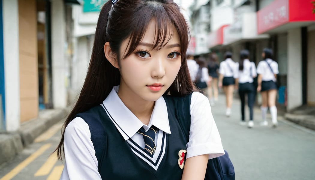 Tags: 21872187, SDXL
{"3": {"inputs": {"seed": 233864145310710, "steps": 64, "cfg": 7.77, "sampler_name": "dpmpp_2m", "scheduler": "karras", "denoise": 1.0, "model": ["27", 0], "positive": ["6", 0], "negative": ["7", 0], "latent_image": ["5", 0]}, "class_type": "KSampler"}, "4": {"inputs": {"ckpt_name": "juggernautxl.safetensors"}, "class_type": "CheckpointLoaderSimple"}, "5": {"inputs": {"width": 1344, "height": 768, "batch_size": 1}, "class_type": "EmptyLatentImage"}, "6": {"inputs": {"text": "18 year old girl, (korean:1.11), (japanese:1.11), (taiwanese:1.07), (slim:1.07), (temptress:0.95), (beautiful eyes:1.05), (double eyelids:0.97), (sexy lips:0.95), (eyelashes:1.09), (cute:1.02), (blush:0.96), (seductive facial expression:1.06), (seductive pose:1.14), (detailed face:0.96), (idol:1.14), (perky ass:0.99), (exposed ass:1.09), (looking back:1.14), (sexy ass:1.03), (thigh gap:1.14), (school uniform:1.12), choker, busy street, (detailed skin:1.08), (textured skin:1.07), (film:1.08), (portra:1.05), (skin fuzz:1.00), (soft lighting:1.08), (RAW:1.06), (candid cinema:1.06), (natural looking skin:1.07)", "clip": ["27", 1]}, "class_type": "CLIPTextEncode"}, "7": {"inputs": {"text": "(low resolution:1.11), (open mouth:1.14), (worst quality:1.07), (bad hands:1.12), (watermark:1.13), (distorted:1.10), (twisted:1.08)", "clip": ["27", 1]}, "class_type": "CLIPTextEncode"}, "8": {"inputs": {"samples": ["3", 0], "vae": ["4", 2]}, "class_type": "VAEDecode"}, "25": {"inputs": {"lora_name": "nudify_xl.safetensors", "strength_model": 0.14, "strength_clip": 0.36, "model": ["4", 0], "clip": ["4", 1]}, "class_type": "LoraLoader"}, "26": {"inputs": {"lora_name": "shirtlift_SDXL_v2.safetensors", "strength_model": 0.02, "strength_clip": 0.13, "model": ["25", 0], "clip": ["25", 1]}, "class_type": "LoraLoader"}, "27": {"inputs": {"lora_name": "PerfectEyesXL.safetensors", "strength_model": 0.02, "strength_clip": 0.06, "model": ["26", 0], "clip": ["26", 1]}, "class_type": "LoraLoader"}, "30": {"inputs": {"model_name": "4x_NMKD-Superscale-SP_178000_G.pth"}, "class_type": "UpscaleModelLoader"}, "31": {"inputs": {"upscale_model": ["30", 0], "image": ["8", 0]}, "class_type": "ImageUpscaleWithModel"}, "32": {"inputs": {"upscale_method": "lanczos", "scale_by": 0.5, "image": ["31", 0]}, "class_type": "ImageScaleBy"}, "33": {"inputs": {"pixels": ["32", 0], "vae": ["4", 2]}, "class_type": "VAEEncode"}, "34": {"inputs": {"seed": 233864145310710, "steps": 64, "cfg": 7.77, "sampler_name": "dpmpp_2m", "scheduler": "karras", "denoise": 0.3, "model": ["27", 0], "positive": ["6", 0], "negative": ["7", 0], "latent_image": ["33", 0]}, "class_type": "KSampler"}, "36": {"inputs": {"samples": ["34", 0], "vae": ["4", 2]}, "class_type": "VAEDecode"}, "39": {"inputs": {"filename_prefix": "comfyapi-1724282348981", "images": ["36", 0]}, "class_type": "SaveImage"}}