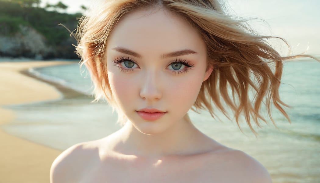 Tags: 21872187, SDXL
{"3": {"inputs": {"seed": 116940465638893, "steps": 32, "cfg": 6.52, "sampler_name": "dpmpp_2m", "scheduler": "karras", "denoise": 1.0, "model": ["27", 0], "positive": ["6", 0], "negative": ["7", 0], "latent_image": ["5", 0]}, "class_type": "KSampler"}, "4": {"inputs": {"ckpt_name": "juggernautxl.safetensors"}, "class_type": "CheckpointLoaderSimple"}, "5": {"inputs": {"width": 1344, "height": 768, "batch_size": 1}, "class_type": "EmptyLatentImage"}, "6": {"inputs": {"text": "19 year old girl, (detailed face:1.06), (pale skin:1.10), (slim:1.09), (eyelashes:1.06), (idol:1.12), (double eyelids:0.98), (cute:1.11), (blush:1.03), (seductive facial expression:0.95), (beautiful eyes:1.04), (seductive pose:0.95), (temptress:1.03), (in a seductive pose:0.95), (large perky breasts:0.96), (cleavage:1.06), (thigh gap:1.08), strolling (nude:1.03) at a beach, (soft lighting:1.02), (natural looking skin:1.07), (textured skin:1.01), (skin fuzz:1.03), (detailed skin:1.03), (portra:1.00), (candid cinema:1.01), (RAW:1.01), (film:1.04)", "clip": ["27", 1]}, "class_type": "CLIPTextEncode"}, "7": {"inputs": {"text": "(distorted:1.08), (bad hands:1.07), (open mouth:1.11), (low resolution:1.06), (twisted:1.14), (worst quality:1.06), (watermark:1.10)", "clip": ["27", 1]}, "class_type": "CLIPTextEncode"}, "8": {"inputs": {"samples": ["3", 0], "vae": ["4", 2]}, "class_type": "VAEDecode"}, "25": {"inputs": {"lora_name": "nudify_xl.safetensors", "strength_model": 0.15, "strength_clip": 0.07, "model": ["4", 0], "clip": ["4", 1]}, "class_type": "LoraLoader"}, "26": {"inputs": {"lora_name": "shirtlift_SDXL_v2.safetensors", "strength_model": 0.05, "strength_clip": 0.06, "model": ["25", 0], "clip": ["25", 1]}, "class_type": "LoraLoader"}, "27": {"inputs": {"lora_name": "PerfectEyesXL.safetensors", "strength_model": 0.09, "strength_clip": 0.14, "model": ["26", 0], "clip": ["26", 1]}, "class_type": "LoraLoader"}, "30": {"inputs": {"model_name": "4x_NMKD-Superscale-SP_178000_G.pth"}, "class_type": "UpscaleModelLoader"}, "31": {"inputs": {"upscale_model": ["30", 0], "image": ["8", 0]}, "class_type": "ImageUpscaleWithModel"}, "32": {"inputs": {"upscale_method": "lanczos", "scale_by": 0.5, "image": ["31", 0]}, "class_type": "ImageScaleBy"}, "33": {"inputs": {"pixels": ["32", 0], "vae": ["4", 2]}, "class_type": "VAEEncode"}, "34": {"inputs": {"seed": 116940465638893, "steps": 32, "cfg": 6.52, "sampler_name": "dpmpp_2m", "scheduler": "karras", "denoise": 0.3, "model": ["27", 0], "positive": ["6", 0], "negative": ["7", 0], "latent_image": ["33", 0]}, "class_type": "KSampler"}, "36": {"inputs": {"samples": ["34", 0], "vae": ["4", 2]}, "class_type": "VAEDecode"}, "39": {"inputs": {"filename_prefix": "comfyapi-1726880659341", "images": ["36", 0]}, "class_type": "SaveImage"}}