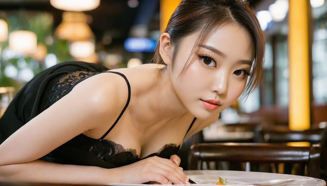 Tags: 21872187, SDXL
{"3": {"inputs": {"seed": 106317777200799, "steps": 32, "cfg": 6.55, "sampler_name": "dpmpp_2m", "scheduler": "karras", "denoise": 1.0, "model": ["27", 0], "positive": ["6", 0], "negative": ["7", 0], "latent_image": ["5", 0]}, "class_type": "KSampler"}, "4": {"inputs": {"ckpt_name": "juggernautxl.safetensors"}, "class_type": "CheckpointLoaderSimple"}, "5": {"inputs": {"width": 1344, "height": 768, "batch_size": 1}, "class_type": "EmptyLatentImage"}, "6": {"inputs": {"text": "23 year old girl, (chinese:1.01), (taiwanese:1.07), (seductive pose:1.14), (eyelashes:0.96), (detailed face:0.98), (cute:1.07), (slim:0.97), (blush:1.04), (temptress:1.02), (beautiful eyes:0.99), (sexy lips:1.09), (idol:0.96), (seductive facial expression:1.09), (pale skin:0.98), (double eyelids:1.05), (on all fours:1.07), (spreading ass cheeks:1.02), (from behind:1.11), (backboob:1.09), (wearing a little black dress:1.12) at a fine dining restaurant, (portra:1.05), (detailed skin:1.07), (soft lighting:1.00), (film:1.01), (textured skin:1.03), (skin fuzz:1.06), (natural looking skin:1.07), (candid cinema:1.05), (RAW:1.06)", "clip": ["27", 1]}, "class_type": "CLIPTextEncode"}, "7": {"inputs": {"text": "(distorted:1.11), (low resolution:1.05), (worst quality:1.12), (bad hands:1.10), (open mouth:1.08), (twisted:1.13), (watermark:1.10)", "clip": ["27", 1]}, "class_type": "CLIPTextEncode"}, "8": {"inputs": {"samples": ["3", 0], "vae": ["4", 2]}, "class_type": "VAEDecode"}, "25": {"inputs": {"lora_name": "nudify_xl.safetensors", "strength_model": 0.31, "strength_clip": 0.33, "model": ["4", 0], "clip": ["4", 1]}, "class_type": "LoraLoader"}, "26": {"inputs": {"lora_name": "shirtlift_SDXL_v2.safetensors", "strength_model": 0.04, "strength_clip": 0.01, "model": ["25", 0], "clip": ["25", 1]}, "class_type": "LoraLoader"}, "27": {"inputs": {"lora_name": "PerfectEyesXL.safetensors", "strength_model": 0.16, "strength_clip": 0.14, "model": ["26", 0], "clip": ["26", 1]}, "class_type": "LoraLoader"}, "30": {"inputs": {"model_name": "4x_NMKD-Superscale-SP_178000_G.pth"}, "class_type": "UpscaleModelLoader"}, "31": {"inputs": {"upscale_model": ["30", 0], "image": ["8", 0]}, "class_type": "ImageUpscaleWithModel"}, "32": {"inputs": {"upscale_method": "lanczos", "scale_by": 0.5, "image": ["31", 0]}, "class_type": "ImageScaleBy"}, "33": {"inputs": {"pixels": ["32", 0], "vae": ["4", 2]}, "class_type": "VAEEncode"}, "34": {"inputs": {"seed": 106317777200799, "steps": 32, "cfg": 6.55, "sampler_name": "dpmpp_2m", "scheduler": "karras", "denoise": 0.3, "model": ["27", 0], "positive": ["6", 0], "negative": ["7", 0], "latent_image": ["33", 0]}, "class_type": "KSampler"}, "36": {"inputs": {"samples": ["34", 0], "vae": ["4", 2]}, "class_type": "VAEDecode"}, "39": {"inputs": {"filename_prefix": "comfyapi-1714360793257", "images": ["36", 0]}, "class_type": "SaveImage"}}