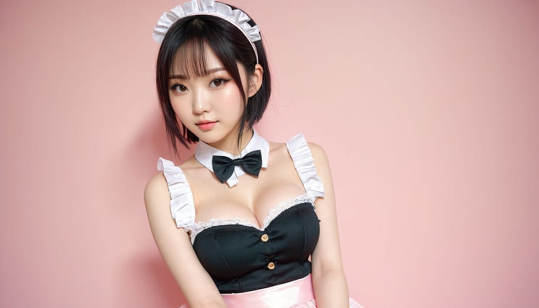 Tags: 21872187, SDXL
{"3": {"inputs": {"seed": 487719930285982, "steps": 32, "cfg": 7.86, "sampler_name": "dpmpp_2m", "scheduler": "karras", "denoise": 1.0, "model": ["27", 0], "positive": ["6", 0], "negative": ["7", 0], "latent_image": ["5", 0]}, "class_type": "KSampler"}, "4": {"inputs": {"ckpt_name": "juggernautxl.safetensors"}, "class_type": "CheckpointLoaderSimple"}, "5": {"inputs": {"width": 1344, "height": 768, "batch_size": 1}, "class_type": "EmptyLatentImage"}, "6": {"inputs": {"text": "20 year old girl, (korean:1.13), (japanese:1.08), (slim:1.08), (detailed face:1.01), (cute:1.01), (eyelashes:1.14), (beautiful eyes:1.14), (pale skin:1.11), (blush:1.00), (idol:0.98), (seductive facial expression:1.02), (seductive pose:1.12), (sexy lips:1.13), (temptress:1.00), (double eyelids:1.12), (in a seductive pose:1.07), (large perky breasts:0.95), (cleavage:1.08), (thigh gap:0.98), in a (skimpy maid costume:0.95) working at a maid cafe, choker, bowtie, headband, pleated skirt, (soft lighting:1.00), (candid cinema:1.02), (portra:1.07), (RAW:1.02), (detailed skin:1.06), (skin fuzz:1.08), (natural looking skin:1.07), (film:1.06), (textured skin:1.06)", "clip": ["27", 1]}, "class_type": "CLIPTextEncode"}, "7": {"inputs": {"text": "(twisted:1.11), (worst quality:1.11), (low resolution:1.05), (bad hands:1.07), (open mouth:1.10), (watermark:1.07), (distorted:1.12)", "clip": ["27", 1]}, "class_type": "CLIPTextEncode"}, "8": {"inputs": {"samples": ["3", 0], "vae": ["4", 2]}, "class_type": "VAEDecode"}, "25": {"inputs": {"lora_name": "nudify_xl.safetensors", "strength_model": 0.39, "strength_clip": 0.39, "model": ["4", 0], "clip": ["4", 1]}, "class_type": "LoraLoader"}, "26": {"inputs": {"lora_name": "shirtlift_SDXL_v2.safetensors", "strength_model": 0.04, "strength_clip": 0.17, "model": ["25", 0], "clip": ["25", 1]}, "class_type": "LoraLoader"}, "27": {"inputs": {"lora_name": "PerfectEyesXL.safetensors", "strength_model": 0.13, "strength_clip": 0.1, "model": ["26", 0], "clip": ["26", 1]}, "class_type": "LoraLoader"}, "30": {"inputs": {"model_name": "4x_NMKD-Superscale-SP_178000_G.pth"}, "class_type": "UpscaleModelLoader"}, "31": {"inputs": {"upscale_model": ["30", 0], "image": ["8", 0]}, "class_type": "ImageUpscaleWithModel"}, "32": {"inputs": {"upscale_method": "lanczos", "scale_by": 0.5, "image": ["31", 0]}, "class_type": "ImageScaleBy"}, "33": {"inputs": {"pixels": ["32", 0], "vae": ["4", 2]}, "class_type": "VAEEncode"}, "34": {"inputs": {"seed": 487719930285982, "steps": 32, "cfg": 7.86, "sampler_name": "dpmpp_2m", "scheduler": "karras", "denoise": 0.3, "model": ["27", 0], "positive": ["6", 0], "negative": ["7", 0], "latent_image": ["33", 0]}, "class_type": "KSampler"}, "36": {"inputs": {"samples": ["34", 0], "vae": ["4", 2]}, "class_type": "VAEDecode"}, "39": {"inputs": {"filename_prefix": "comfyapi-1713402868764", "images": ["36", 0]}, "class_type": "SaveImage"}}