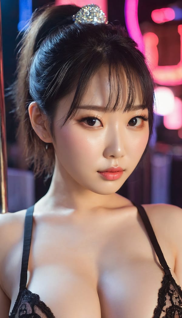 Tags: 21872187, SDXL
{"3": {"inputs": {"seed": 107828508397657, "steps": 32, "cfg": 5.24, "sampler_name": "dpmpp_2m", "scheduler": "karras", "denoise": 1.0, "model": ["27", 0], "positive": ["6", 0], "negative": ["7", 0], "latent_image": ["5", 0]}, "class_type": "KSampler"}, "4": {"inputs": {"ckpt_name": "juggernautxl.safetensors"}, "class_type": "CheckpointLoaderSimple"}, "5": {"inputs": {"width": 768, "height": 1344, "batch_size": 1}, "class_type": "EmptyLatentImage"}, "6": {"inputs": {"text": "28 year old girl, (korean:1.07), (pale skin:1.01), (idol:0.98), (temptress:1.07), (cute:1.09), (blush:0.98), (double eyelids:0.99), (sexy lips:1.02), (eyelashes:1.11), (seductive facial expression:1.14), (slim:1.06), (detailed face:1.14), (seductive pose:1.12), (beautiful eyes:1.11), (in a seductive pose:1.10), (large perky breasts:1.00), (cleavage:1.03), (thigh gap:1.09), (a pole dancer:1.03) at a night club, (soft lighting:1.06), (film:1.00), (candid cinema:1.06), (skin fuzz:1.06), (textured skin:1.02), (natural looking skin:1.02), (portra:1.05), (RAW:1.05), (detailed skin:1.08)", "clip": ["27", 1]}, "class_type": "CLIPTextEncode"}, "7": {"inputs": {"text": "(twisted:1.09), (low resolution:1.13), (bad hands:1.11), (watermark:1.14), (open mouth:1.14), (worst quality:1.14), (distorted:1.08)", "clip": ["27", 1]}, "class_type": "CLIPTextEncode"}, "8": {"inputs": {"samples": ["3", 0], "vae": ["4", 2]}, "class_type": "VAEDecode"}, "25": {"inputs": {"lora_name": "nudify_xl.safetensors", "strength_model": 0.06, "strength_clip": 0.0, "model": ["4", 0], "clip": ["4", 1]}, "class_type": "LoraLoader"}, "26": {"inputs": {"lora_name": "shirtlift_SDXL_v2.safetensors", "strength_model": 0.03, "strength_clip": 0.0, "model": ["25", 0], "clip": ["25", 1]}, "class_type": "LoraLoader"}, "27": {"inputs": {"lora_name": "PerfectEyesXL.safetensors", "strength_model": 0.0, "strength_clip": 0.18, "model": ["26", 0], "clip": ["26", 1]}, "class_type": "LoraLoader"}, "30": {"inputs": {"model_name": "4x_NMKD-Superscale-SP_178000_G.pth"}, "class_type": "UpscaleModelLoader"}, "31": {"inputs": {"upscale_model": ["30", 0], "image": ["8", 0]}, "class_type": "ImageUpscaleWithModel"}, "32": {"inputs": {"upscale_method": "lanczos", "scale_by": 0.5, "image": ["31", 0]}, "class_type": "ImageScaleBy"}, "33": {"inputs": {"pixels": ["32", 0], "vae": ["4", 2]}, "class_type": "VAEEncode"}, "34": {"inputs": {"seed": 107828508397657, "steps": 32, "cfg": 5.24, "sampler_name": "dpmpp_2m", "scheduler": "karras", "denoise": 0.3, "model": ["27", 0], "positive": ["6", 0], "negative": ["7", 0], "latent_image": ["33", 0]}, "class_type": "KSampler"}, "36": {"inputs": {"samples": ["34", 0], "vae": ["4", 2]}, "class_type": "VAEDecode"}, "39": {"inputs": {"filename_prefix": "comfyapi-1716697467963", "images": ["36", 0]}, "class_type": "SaveImage"}}