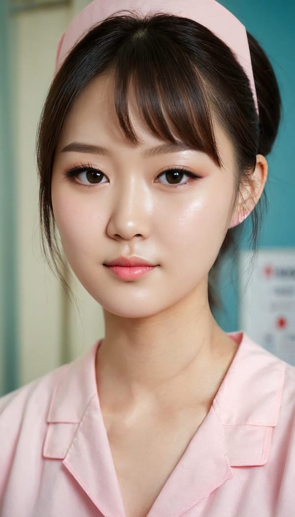 Tags: 21872187, SDXL
{"3": {"inputs": {"seed": 400627748220344, "steps": 64, "cfg": 7.05, "sampler_name": "dpmpp_2m", "scheduler": "karras", "denoise": 1.0, "model": ["27", 0], "positive": ["6", 0], "negative": ["7", 0], "latent_image": ["5", 0]}, "class_type": "KSampler"}, "4": {"inputs": {"ckpt_name": "juggernautXL_v8Rundiffusion.safetensors"}, "class_type": "CheckpointLoaderSimple"}, "5": {"inputs": {"width": 768, "height": 1344, "batch_size": 1}, "class_type": "EmptyLatentImage"}, "6": {"inputs": {"text": "20 year old girl, (chinese:1.05), (russian:1.04), (idol:1.07), (double eyelids:1.11), (sexy lips:1.05), (blush:1.06), (seductive facial expression:1.09), (eyelashes:1.04), (temptress:1.11), (cute:1.14), (seductive pose:0.97), (beautiful eyes:1.09), (slim:1.05), (pale skin:1.10), (detailed face:0.98), (in a seductive pose:0.96), (large perky breasts:1.10), (cleavage:0.95), (thigh gap:1.04), (nurse in uniform:1.13) working in a hospital ward, (candid cinema:1.09), (textured skin:1.04), (natural looking skin:1.02), (portra:1.04), (detailed skin:1.09), (soft lighting:1.09), (skin fuzz:1.06), (film:1.02), (RAW:1.08)", "clip": ["27", 1]}, "class_type": "CLIPTextEncode"}, "7": {"inputs": {"text": "(low resolution:1.13), (open mouth:1.11), (worst quality:1.12), (bad hands:1.05), (twisted:1.13), (watermark:1.14), (distorted:1.13)", "clip": ["27", 1]}, "class_type": "CLIPTextEncode"}, "8": {"inputs": {"samples": ["3", 0], "vae": ["4", 2]}, "class_type": "VAEDecode"}, "25": {"inputs": {"lora_name": "nudify_xl.safetensors", "strength_model": 0.07, "strength_clip": 0.02, "model": ["4", 0], "clip": ["4", 1]}, "class_type": "LoraLoader"}, "26": {"inputs": {"lora_name": "shirtlift_SDXL_v2.safetensors", "strength_model": 0.06, "strength_clip": 0.09, "model": ["25", 0], "clip": ["25", 1]}, "class_type": "LoraLoader"}, "27": {"inputs": {"lora_name": "PerfectEyesXL.safetensors", "strength_model": 0.19, "strength_clip": 0.0, "model": ["26", 0], "clip": ["26", 1]}, "class_type": "LoraLoader"}, "30": {"inputs": {"model_name": "4x_NMKD-Superscale-SP_178000_G.pth"}, "class_type": "UpscaleModelLoader"}, "31": {"inputs": {"upscale_model": ["30", 0], "image": ["8", 0]}, "class_type": "ImageUpscaleWithModel"}, "32": {"inputs": {"upscale_method": "lanczos", "scale_by": 0.5, "image": ["31", 0]}, "class_type": "ImageScaleBy"}, "33": {"inputs": {"pixels": ["32", 0], "vae": ["4", 2]}, "class_type": "VAEEncode"}, "34": {"inputs": {"seed": 400627748220344, "steps": 64, "cfg": 7.05, "sampler_name": "dpmpp_2m", "scheduler": "karras", "denoise": 0.3, "model": ["27", 0], "positive": ["6", 0], "negative": ["7", 0], "latent_image": ["33", 0]}, "class_type": "KSampler"}, "36": {"inputs": {"samples": ["34", 0], "vae": ["4", 2]}, "class_type": "VAEDecode"}, "39": {"inputs": {"filename_prefix": "comfyapi-1707307508618", "images": ["36", 0]}, "class_type": "SaveImage"}}