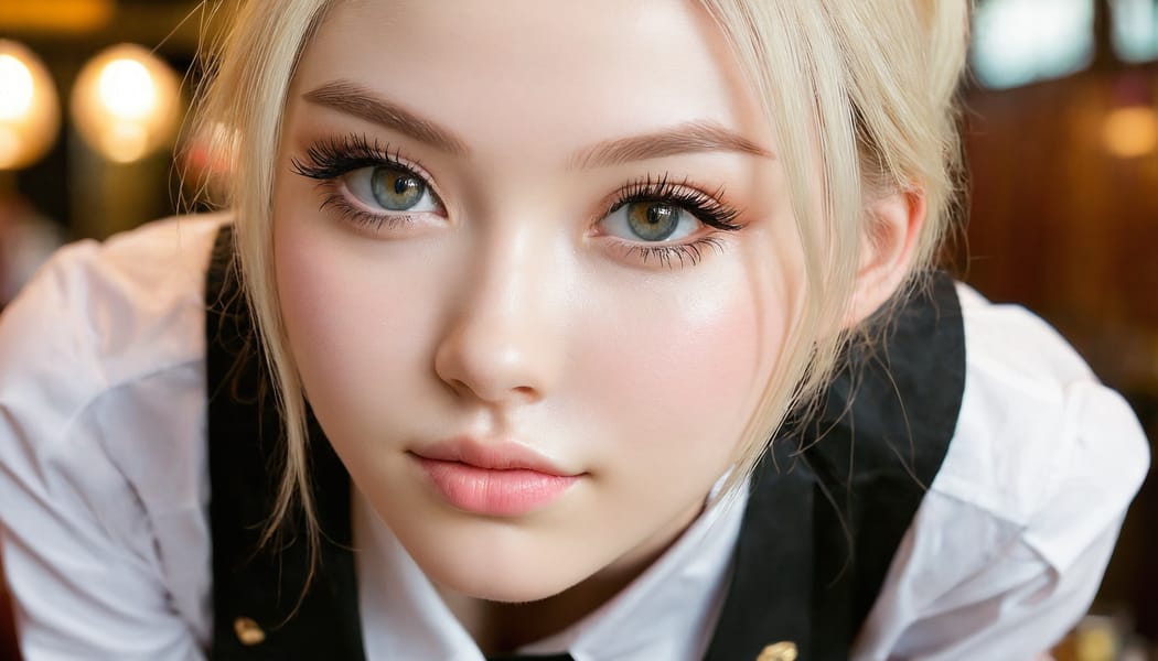 Tags: 21872187, SDXL
{"3": {"inputs": {"seed": 508861526003026, "steps": 32, "cfg": 7.94, "sampler_name": "dpmpp_2m", "scheduler": "karras", "denoise": 1.0, "model": ["27", 0], "positive": ["6", 0], "negative": ["7", 0], "latent_image": ["5", 0]}, "class_type": "KSampler"}, "4": {"inputs": {"ckpt_name": "juggernautxl.safetensors"}, "class_type": "CheckpointLoaderSimple"}, "5": {"inputs": {"width": 1344, "height": 768, "batch_size": 1}, "class_type": "EmptyLatentImage"}, "6": {"inputs": {"text": "22 year old girl, (beautiful eyes:1.06), (seductive pose:0.95), (pale skin:1.01), (cute:1.03), (seductive facial expression:0.97), (detailed face:1.03), (idol:0.96), (blush:1.09), (slim:1.12), (sexy lips:0.99), (double eyelids:1.08), (eyelashes:1.02), (on all fours:1.08), (spreading ass cheeks:0.98), (from behind:1.13), (backboob:1.09), (a waitress in uniform:1.03) working at a restaurant, (natural looking skin:1.08), (film:1.01), (detailed skin:1.04), (portra:1.08), (textured skin:1.05), (RAW:1.02), (soft lighting:1.05), (skin fuzz:1.08)", "clip": ["27", 1]}, "class_type": "CLIPTextEncode"}, "7": {"inputs": {"text": "(bad hands:1.12), (open mouth:1.09), (twisted:1.11), (watermark:1.11), (distorted:1.14), (low resolution:1.05), (worst quality:1.05)", "clip": ["27", 1]}, "class_type": "CLIPTextEncode"}, "8": {"inputs": {"samples": ["3", 0], "vae": ["4", 2]}, "class_type": "VAEDecode"}, "25": {"inputs": {"lora_name": "nudify_xl.safetensors", "strength_model": 0.09, "strength_clip": 0.14, "model": ["4", 0], "clip": ["4", 1]}, "class_type": "LoraLoader"}, "26": {"inputs": {"lora_name": "shirtlift_SDXL_v2.safetensors", "strength_model": 0.04, "strength_clip": 0.12, "model": ["25", 0], "clip": ["25", 1]}, "class_type": "LoraLoader"}, "27": {"inputs": {"lora_name": "PerfectEyesXL.safetensors", "strength_model": 0.06, "strength_clip": 0.1, "model": ["26", 0], "clip": ["26", 1]}, "class_type": "LoraLoader"}, "30": {"inputs": {"model_name": "4x_NMKD-Superscale-SP_178000_G.pth"}, "class_type": "UpscaleModelLoader"}, "31": {"inputs": {"upscale_model": ["30", 0], "image": ["8", 0]}, "class_type": "ImageUpscaleWithModel"}, "32": {"inputs": {"upscale_method": "lanczos", "scale_by": 0.5, "image": ["31", 0]}, "class_type": "ImageScaleBy"}, "33": {"inputs": {"pixels": ["32", 0], "vae": ["4", 2]}, "class_type": "VAEEncode"}, "34": {"inputs": {"seed": 508861526003026, "steps": 32, "cfg": 7.94, "sampler_name": "dpmpp_2m", "scheduler": "karras", "denoise": 0.3, "model": ["27", 0], "positive": ["6", 0], "negative": ["7", 0], "latent_image": ["33", 0]}, "class_type": "KSampler"}, "36": {"inputs": {"samples": ["34", 0], "vae": ["4", 2]}, "class_type": "VAEDecode"}, "39": {"inputs": {"filename_prefix": "comfyapi-1714143921908", "images": ["36", 0]}, "class_type": "SaveImage"}}