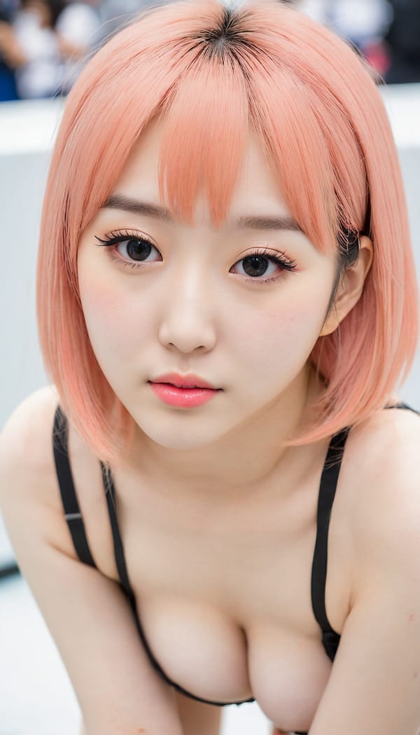 Tags: 21872187, SDXL
{"3": {"inputs": {"seed": 185109476407879, "steps": 64, "cfg": 7.27, "sampler_name": "dpmpp_2m", "scheduler": "karras", "denoise": 1.0, "model": ["27", 0], "positive": ["6", 0], "negative": ["7", 0], "latent_image": ["5", 0]}, "class_type": "KSampler"}, "4": {"inputs": {"ckpt_name": "juggernautXL_v8Rundiffusion.safetensors"}, "class_type": "CheckpointLoaderSimple"}, "5": {"inputs": {"width": 768, "height": 1344, "batch_size": 1}, "class_type": "EmptyLatentImage"}, "6": {"inputs": {"text": "26 year old girl, (korean:1.14), (cute:1.03), (seductive facial expression:1.04), (detailed face:0.99), (temptress:1.02), (beautiful eyes:1.00), (pale skin:1.10), (eyelashes:1.09), (slim:1.05), (sexy lips:1.13), (idol:1.05), (blush:1.14), (double eyelids:0.99), (seductive pose:1.03), (perky ass:1.10), (exposed ass:1.13), (looking back:1.14), (sexy ass:1.13), (thigh gap:1.04), (in a cosplay:1.05) at comiket posing for camera, (portra:1.02), (soft lighting:1.06), (detailed skin:1.03), (candid cinema:1.03), (natural looking skin:1.03), (textured skin:1.04), (RAW:1.08), (skin fuzz:1.04), (film:1.09)", "clip": ["27", 1]}, "class_type": "CLIPTextEncode"}, "7": {"inputs": {"text": "(worst quality:1.05), (twisted:1.12), (distorted:1.12), (bad hands:1.10), (watermark:1.14), (low resolution:1.10)", "clip": ["27", 1]}, "class_type": "CLIPTextEncode"}, "8": {"inputs": {"samples": ["3", 0], "vae": ["4", 2]}, "class_type": "VAEDecode"}, "25": {"inputs": {"lora_name": "nudify_xl.safetensors", "strength_model": 0.2, "strength_clip": 0.04, "model": ["4", 0], "clip": ["4", 1]}, "class_type": "LoraLoader"}, "26": {"inputs": {"lora_name": "shirtlift_SDXL_v2.safetensors", "strength_model": 0.11, "strength_clip": 0.0, "model": ["25", 0], "clip": ["25", 1]}, "class_type": "LoraLoader"}, "27": {"inputs": {"lora_name": "PerfectEyesXL.safetensors", "strength_model": 0.17, "strength_clip": 0.18, "model": ["26", 0], "clip": ["26", 1]}, "class_type": "LoraLoader"}, "30": {"inputs": {"model_name": "4x_NMKD-Superscale-SP_178000_G.pth"}, "class_type": "UpscaleModelLoader"}, "31": {"inputs": {"upscale_model": ["30", 0], "image": ["8", 0]}, "class_type": "ImageUpscaleWithModel"}, "32": {"inputs": {"upscale_method": "lanczos", "scale_by": 0.5, "image": ["31", 0]}, "class_type": "ImageScaleBy"}, "33": {"inputs": {"pixels": ["32", 0], "vae": ["4", 2]}, "class_type": "VAEEncode"}, "34": {"inputs": {"seed": 185109476407879, "steps": 64, "cfg": 7.27, "sampler_name": "dpmpp_2m", "scheduler": "karras", "denoise": 0.3, "model": ["27", 0], "positive": ["6", 0], "negative": ["7", 0], "latent_image": ["33", 0]}, "class_type": "KSampler"}, "36": {"inputs": {"samples": ["34", 0], "vae": ["4", 2]}, "class_type": "VAEDecode"}, "39": {"inputs": {"filename_prefix": "comfyapi-1707634901290", "images": ["36", 0]}, "class_type": "SaveImage"}}