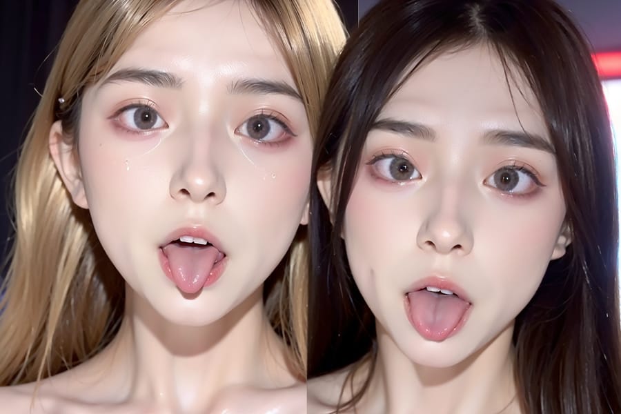 Tags: 21872187
<lora:mix4:0.54>, <lora:taiwanDollLikeness_v20:0.58>, (pole dancer:1.04), popular night club, <lora:ahegao-x-v4:0.50>, ahegao face, pleasure, extremely detailed eyes, extremely detailed face, cute, (photorealistic:0.92), sexy lips, seductive smile, double eyelids, pale skin, perky breasts, full body portrait, textured skin, best quality, sharp, hyper realistic, (long slim legs:0.96), (thigh gap:1.06), 1girl, (stunningly attractive:1.18)
Negative prompt: sketches, anime, black and white, (worst quality:2.13)
Steps: 32, Sampler: DPM++ 2M Karras, CFG scale: 7.3, Seed: 3473784585, Size: 768x512, Model hash: fc2511737a, Model: chilloutmix_NiPrunedFp32Fix, Seed resize from: -1x-1, Denoising strength: 0.4, Version: v1.2.1, Hires upscale: 2.0, Hires steps: 16, Hires upscaler: ESRGAN_4x