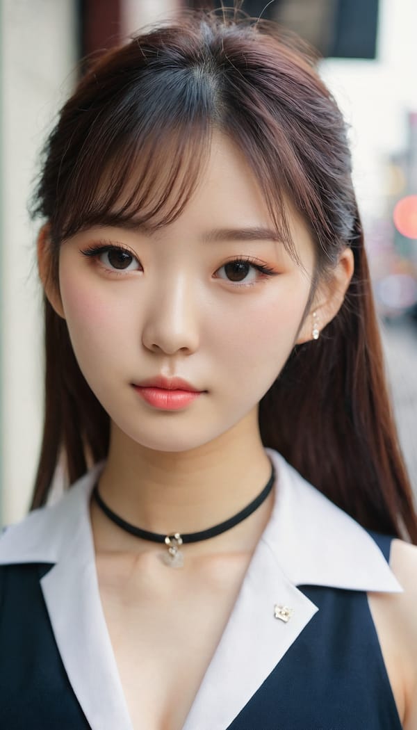 Tags: 21872187, SDXL
{"3": {"inputs": {"seed": 909116969731221, "steps": 64, "cfg": 6.25, "sampler_name": "dpmpp_2m", "scheduler": "karras", "denoise": 1.0, "model": ["27", 0], "positive": ["6", 0], "negative": ["7", 0], "latent_image": ["5", 0]}, "class_type": "KSampler"}, "4": {"inputs": {"ckpt_name": "juggernautxl.safetensors"}, "class_type": "CheckpointLoaderSimple"}, "5": {"inputs": {"width": 768, "height": 1344, "batch_size": 1}, "class_type": "EmptyLatentImage"}, "6": {"inputs": {"text": "22 year old girl, (korean:1.00), (taiwanese:1.06), (pale skin:1.07), (double eyelids:1.05), (blush:1.10), (idol:1.03), (cute:1.14), (detailed face:1.00), (temptress:1.08), (sexy lips:0.95), (beautiful eyes:0.99), (slim:0.98), (eyelashes:1.09), (seductive facial expression:0.95), (seductive pose:1.12), (in a seductive pose:1.02), (large perky breasts:1.02), (cleavage:0.96), (thigh gap:1.14), (school uniform:0.99), choker, busy street, (natural looking skin:1.06), (candid cinema:1.08), (textured skin:1.02), (film:1.00), (skin fuzz:1.01), (portra:1.01), (detailed skin:1.02), (RAW:1.07), (soft lighting:1.06)", "clip": ["27", 1]}, "class_type": "CLIPTextEncode"}, "7": {"inputs": {"text": "(open mouth:1.14), (distorted:1.06), (low resolution:1.11), (twisted:1.07), (bad hands:1.08), (worst quality:1.05), (watermark:1.13)", "clip": ["27", 1]}, "class_type": "CLIPTextEncode"}, "8": {"inputs": {"samples": ["3", 0], "vae": ["4", 2]}, "class_type": "VAEDecode"}, "25": {"inputs": {"lora_name": "nudify_xl.safetensors", "strength_model": 0.06, "strength_clip": 0.35, "model": ["4", 0], "clip": ["4", 1]}, "class_type": "LoraLoader"}, "26": {"inputs": {"lora_name": "shirtlift_SDXL_v2.safetensors", "strength_model": 0.08, "strength_clip": 0.03, "model": ["25", 0], "clip": ["25", 1]}, "class_type": "LoraLoader"}, "27": {"inputs": {"lora_name": "PerfectEyesXL.safetensors", "strength_model": 0.09, "strength_clip": 0.13, "model": ["26", 0], "clip": ["26", 1]}, "class_type": "LoraLoader"}, "30": {"inputs": {"model_name": "4x_NMKD-Superscale-SP_178000_G.pth"}, "class_type": "UpscaleModelLoader"}, "31": {"inputs": {"upscale_model": ["30", 0], "image": ["8", 0]}, "class_type": "ImageUpscaleWithModel"}, "32": {"inputs": {"upscale_method": "lanczos", "scale_by": 0.5, "image": ["31", 0]}, "class_type": "ImageScaleBy"}, "33": {"inputs": {"pixels": ["32", 0], "vae": ["4", 2]}, "class_type": "VAEEncode"}, "34": {"inputs": {"seed": 909116969731221, "steps": 64, "cfg": 6.25, "sampler_name": "dpmpp_2m", "scheduler": "karras", "denoise": 0.3, "model": ["27", 0], "positive": ["6", 0], "negative": ["7", 0], "latent_image": ["33", 0]}, "class_type": "KSampler"}, "36": {"inputs": {"samples": ["34", 0], "vae": ["4", 2]}, "class_type": "VAEDecode"}, "39": {"inputs": {"filename_prefix": "comfyapi-1727110985381", "images": ["36", 0]}, "class_type": "SaveImage"}}