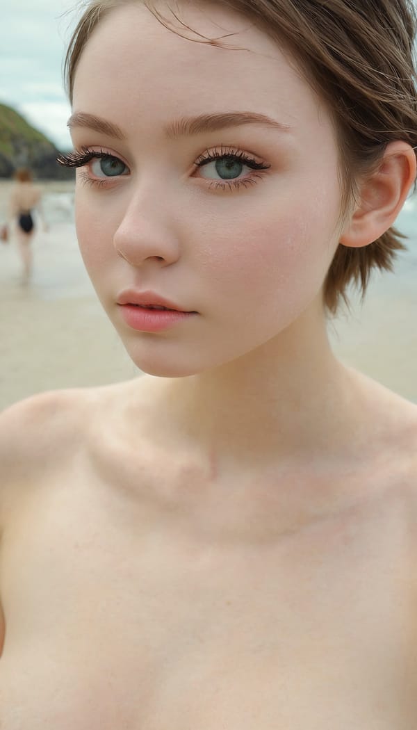 Tags: 21872187, SDXL
{"3": {"inputs": {"seed": 902525283909542, "steps": 32, "cfg": 5.8, "sampler_name": "dpmpp_2m", "scheduler": "karras", "denoise": 1.0, "model": ["27", 0], "positive": ["6", 0], "negative": ["7", 0], "latent_image": ["5", 0]}, "class_type": "KSampler"}, "4": {"inputs": {"ckpt_name": "juggernautxl.safetensors"}, "class_type": "CheckpointLoaderSimple"}, "5": {"inputs": {"width": 768, "height": 1344, "batch_size": 1}, "class_type": "EmptyLatentImage"}, "6": {"inputs": {"text": "18 year old girl, (irish:1.13), (sexy lips:0.99), (detailed face:1.03), (seductive facial expression:1.14), (seductive pose:0.98), (idol:1.09), (temptress:1.09), (slim:1.03), (pale skin:1.07), (eyelashes:1.10), (blush:1.04), (double eyelids:1.13), (beautiful eyes:0.97), (cute:1.14), (on all fours:0.98), (spreading ass cheeks:1.12), (from behind:0.95), (backboob:1.09), strolling (nude:0.99) at a beach, (RAW:1.07), (portra:1.00), (soft lighting:1.01), (natural looking skin:1.05), (skin fuzz:1.01), (film:1.07), (detailed skin:1.09), (textured skin:1.01), (candid cinema:1.01)", "clip": ["27", 1]}, "class_type": "CLIPTextEncode"}, "7": {"inputs": {"text": "(bad hands:1.14), (watermark:1.05), (distorted:1.07), (open mouth:1.07), (twisted:1.10), (low resolution:1.05), (worst quality:1.05)", "clip": ["27", 1]}, "class_type": "CLIPTextEncode"}, "8": {"inputs": {"samples": ["3", 0], "vae": ["4", 2]}, "class_type": "VAEDecode"}, "25": {"inputs": {"lora_name": "nudify_xl.safetensors", "strength_model": 0.1, "strength_clip": 0.03, "model": ["4", 0], "clip": ["4", 1]}, "class_type": "LoraLoader"}, "26": {"inputs": {"lora_name": "shirtlift_SDXL_v2.safetensors", "strength_model": 0.05, "strength_clip": 0.16, "model": ["25", 0], "clip": ["25", 1]}, "class_type": "LoraLoader"}, "27": {"inputs": {"lora_name": "PerfectEyesXL.safetensors", "strength_model": 0.07, "strength_clip": 0.13, "model": ["26", 0], "clip": ["26", 1]}, "class_type": "LoraLoader"}, "30": {"inputs": {"model_name": "4x_NMKD-Superscale-SP_178000_G.pth"}, "class_type": "UpscaleModelLoader"}, "31": {"inputs": {"upscale_model": ["30", 0], "image": ["8", 0]}, "class_type": "ImageUpscaleWithModel"}, "32": {"inputs": {"upscale_method": "lanczos", "scale_by": 0.5, "image": ["31", 0]}, "class_type": "ImageScaleBy"}, "33": {"inputs": {"pixels": ["32", 0], "vae": ["4", 2]}, "class_type": "VAEEncode"}, "34": {"inputs": {"seed": 902525283909542, "steps": 32, "cfg": 5.8, "sampler_name": "dpmpp_2m", "scheduler": "karras", "denoise": 0.3, "model": ["27", 0], "positive": ["6", 0], "negative": ["7", 0], "latent_image": ["33", 0]}, "class_type": "KSampler"}, "36": {"inputs": {"samples": ["34", 0], "vae": ["4", 2]}, "class_type": "VAEDecode"}, "39": {"inputs": {"filename_prefix": "comfyapi-1734390951714", "images": ["36", 0]}, "class_type": "SaveImage"}}