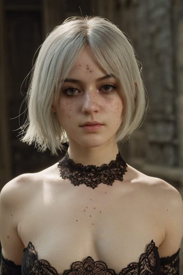 Tags: undefined
professional cinematic photo, 2b nier automata, lace, detailed natural skin and blemishes, close-up, face focus, 35mm photograph, professional, 4k, highly detailed, (freckles:0.3), bare breasts, (topless:1.8), (small perky breasts:1.7)
Negative prompt: (eyes),drawing, painting, crayon, sketch, graphite, impressionist, noisy, blurry, soft, deformed, ugly, (worst quality, low quality, normal quality, lowres, low details, oversaturated, undersaturated, overexposed, underexposed, grayscale, bw, bad photo, bad photography, bad art:1.4), (watermark, signature, text font, username, error, logo, words, letters, digits, autograph, trademark, name:1.2), (blur, blurry, grainy), morbid, ugly, asymmetrical, mutated malformed, mutilated, poorly lit, bad shadow, draft, cropped, out of frame, cut off, censored, jpeg artifacts, out of focus, glitch, duplicate, (airbrushed, cartoon, anime, semi-realistic, cgi, render, blender, digital art, manga, amateur:1.3), (3D ,3D Game, 3D Game Scene, 3D Character:1.1), (bad hands, bad anatomy, bad body, bad face, bad teeth, bad arms, bad legs, deformities:1.3)
Steps: 40, Sampler: DPM++ 2M, CFG scale: 7, Seed: 1288801956, Size: 768x1152, Model hash: aeb7e9e689, Model: juggernautXL_v8Rundiffusion, Version: v1.7.0