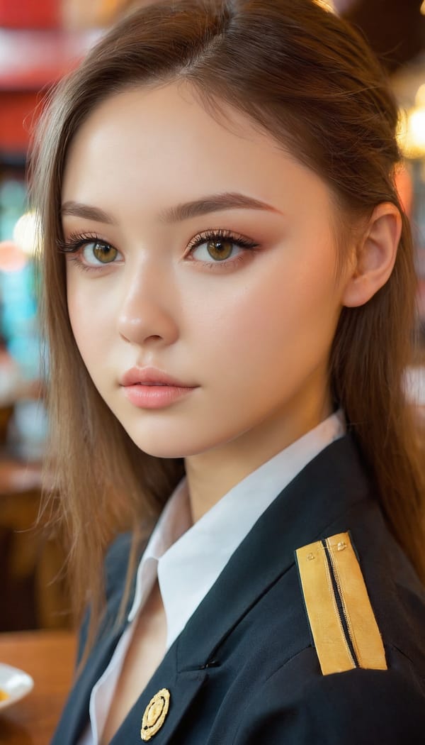 Tags: 21872187, SDXL
{"3": {"inputs": {"seed": 913938805453650, "steps": 64, "cfg": 5.12, "sampler_name": "dpmpp_2m", "scheduler": "karras", "denoise": 1.0, "model": ["27", 0], "positive": ["6", 0], "negative": ["7", 0], "latent_image": ["5", 0]}, "class_type": "KSampler"}, "4": {"inputs": {"ckpt_name": "juggernautxl.safetensors"}, "class_type": "CheckpointLoaderSimple"}, "5": {"inputs": {"width": 768, "height": 1344, "batch_size": 1}, "class_type": "EmptyLatentImage"}, "6": {"inputs": {"text": "18 year old girl, (ukrainian:1.10), (detailed face:1.03), (seductive pose:1.13), (double eyelids:1.09), (idol:1.08), (cute:1.10), (blush:1.08), (sexy lips:1.03), (slim:1.10), (seductive facial expression:1.05), (temptress:1.00), (beautiful eyes:1.13), (eyelashes:1.07), (in a seductive pose:1.12), (large perky breasts:1.06), (cleavage:1.08), (thigh gap:1.12), (a waitress in uniform:1.02) working at a restaurant, (film:1.05), (candid cinema:1.07), (textured skin:1.03), (soft lighting:1.02), (portra:1.03), (natural looking skin:1.03), (skin fuzz:1.07), (RAW:1.01), (detailed skin:1.04)", "clip": ["27", 1]}, "class_type": "CLIPTextEncode"}, "7": {"inputs": {"text": "(open mouth:1.09), (distorted:1.06), (low resolution:1.13), (watermark:1.08), (bad hands:1.11), (twisted:1.09), (worst quality:1.13)", "clip": ["27", 1]}, "class_type": "CLIPTextEncode"}, "8": {"inputs": {"samples": ["3", 0], "vae": ["4", 2]}, "class_type": "VAEDecode"}, "25": {"inputs": {"lora_name": "nudify_xl.safetensors", "strength_model": 0.3, "strength_clip": 0.28, "model": ["4", 0], "clip": ["4", 1]}, "class_type": "LoraLoader"}, "26": {"inputs": {"lora_name": "shirtlift_SDXL_v2.safetensors", "strength_model": 0.1, "strength_clip": 0.06, "model": ["25", 0], "clip": ["25", 1]}, "class_type": "LoraLoader"}, "27": {"inputs": {"lora_name": "PerfectEyesXL.safetensors", "strength_model": 0.1, "strength_clip": 0.1, "model": ["26", 0], "clip": ["26", 1]}, "class_type": "LoraLoader"}, "30": {"inputs": {"model_name": "4x_NMKD-Superscale-SP_178000_G.pth"}, "class_type": "UpscaleModelLoader"}, "31": {"inputs": {"upscale_model": ["30", 0], "image": ["8", 0]}, "class_type": "ImageUpscaleWithModel"}, "32": {"inputs": {"upscale_method": "lanczos", "scale_by": 0.5, "image": ["31", 0]}, "class_type": "ImageScaleBy"}, "33": {"inputs": {"pixels": ["32", 0], "vae": ["4", 2]}, "class_type": "VAEEncode"}, "34": {"inputs": {"seed": 913938805453650, "steps": 64, "cfg": 5.12, "sampler_name": "dpmpp_2m", "scheduler": "karras", "denoise": 0.3, "model": ["27", 0], "positive": ["6", 0], "negative": ["7", 0], "latent_image": ["33", 0]}, "class_type": "KSampler"}, "36": {"inputs": {"samples": ["34", 0], "vae": ["4", 2]}, "class_type": "VAEDecode"}, "39": {"inputs": {"filename_prefix": "comfyapi-1725910121988", "images": ["36", 0]}, "class_type": "SaveImage"}}