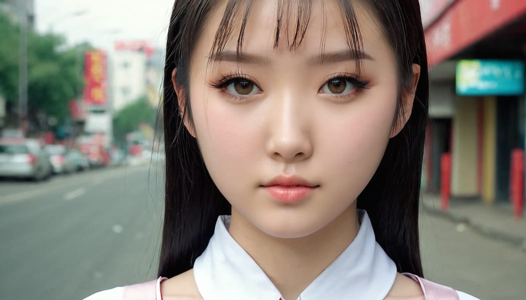 Tags: 21872187, SDXL
{"3": {"inputs": {"seed": 867255651575593, "steps": 64, "cfg": 7.49, "sampler_name": "dpmpp_2m", "scheduler": "karras", "denoise": 1.0, "model": ["27", 0], "positive": ["6", 0], "negative": ["7", 0], "latent_image": ["5", 0]}, "class_type": "KSampler"}, "4": {"inputs": {"ckpt_name": "juggernautxl.safetensors"}, "class_type": "CheckpointLoaderSimple"}, "5": {"inputs": {"width": 1344, "height": 768, "batch_size": 1}, "class_type": "EmptyLatentImage"}, "6": {"inputs": {"text": "19 year old girl, (chinese:1.04), (ukrainian:0.99), (seductive pose:1.06), (idol:1.10), (beautiful eyes:1.09), (cute:1.09), (blush:1.11), (eyelashes:1.00), (seductive facial expression:1.00), (temptress:1.11), (sexy lips:1.12), (slim:0.95), (detailed face:1.03), (pale skin:1.01), (in a seductive pose:1.08), (large perky breasts:1.02), (cleavage:1.14), (thigh gap:1.13), (school uniform:0.96), choker, busy street, (candid cinema:1.04), (textured skin:1.04), (detailed skin:1.08), (natural looking skin:1.02), (portra:1.07), (RAW:1.05), (film:1.08), (skin fuzz:1.05), (soft lighting:1.00)", "clip": ["27", 1]}, "class_type": "CLIPTextEncode"}, "7": {"inputs": {"text": "(low resolution:1.05), (open mouth:1.12), (worst quality:1.11), (distorted:1.10), (bad hands:1.08), (twisted:1.09), (watermark:1.06)", "clip": ["27", 1]}, "class_type": "CLIPTextEncode"}, "8": {"inputs": {"samples": ["3", 0], "vae": ["4", 2]}, "class_type": "VAEDecode"}, "25": {"inputs": {"lora_name": "nudify_xl.safetensors", "strength_model": 0.1, "strength_clip": 0.18, "model": ["4", 0], "clip": ["4", 1]}, "class_type": "LoraLoader"}, "26": {"inputs": {"lora_name": "shirtlift_SDXL_v2.safetensors", "strength_model": 0.06, "strength_clip": 0.05, "model": ["25", 0], "clip": ["25", 1]}, "class_type": "LoraLoader"}, "27": {"inputs": {"lora_name": "PerfectEyesXL.safetensors", "strength_model": 0.15, "strength_clip": 0.0, "model": ["26", 0], "clip": ["26", 1]}, "class_type": "LoraLoader"}, "30": {"inputs": {"model_name": "4x_NMKD-Superscale-SP_178000_G.pth"}, "class_type": "UpscaleModelLoader"}, "31": {"inputs": {"upscale_model": ["30", 0], "image": ["8", 0]}, "class_type": "ImageUpscaleWithModel"}, "32": {"inputs": {"upscale_method": "lanczos", "scale_by": 0.5, "image": ["31", 0]}, "class_type": "ImageScaleBy"}, "33": {"inputs": {"pixels": ["32", 0], "vae": ["4", 2]}, "class_type": "VAEEncode"}, "34": {"inputs": {"seed": 867255651575593, "steps": 64, "cfg": 7.49, "sampler_name": "dpmpp_2m", "scheduler": "karras", "denoise": 0.3, "model": ["27", 0], "positive": ["6", 0], "negative": ["7", 0], "latent_image": ["33", 0]}, "class_type": "KSampler"}, "36": {"inputs": {"samples": ["34", 0], "vae": ["4", 2]}, "class_type": "VAEDecode"}, "39": {"inputs": {"filename_prefix": "comfyapi-1724783094933", "images": ["36", 0]}, "class_type": "SaveImage"}}