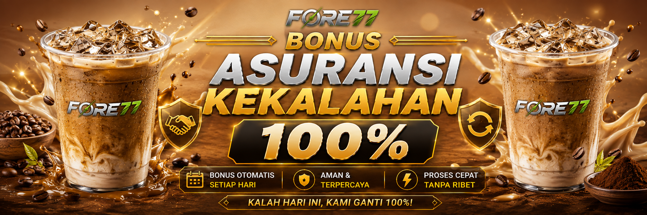 Bonus Asuransi Kekalahan 100% FORE77