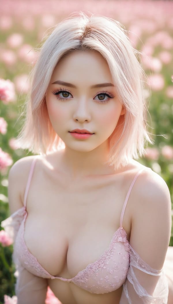 Tags: 21872187, SDXL
{"3": {"inputs": {"seed": 179387426880059, "steps": 64, "cfg": 5.98, "sampler_name": "dpmpp_2m", "scheduler": "karras", "denoise": 1.0, "model": ["27", 0], "positive": ["6", 0], "negative": ["7", 0], "latent_image": ["5", 0]}, "class_type": "KSampler"}, "4": {"inputs": {"ckpt_name": "juggernautxl.safetensors"}, "class_type": "CheckpointLoaderSimple"}, "5": {"inputs": {"width": 768, "height": 1344, "batch_size": 1}, "class_type": "EmptyLatentImage"}, "6": {"inputs": {"text": "27 year old girl, (idol:1.02), (cute:1.11), (beautiful eyes:1.08), (seductive facial expression:1.01), (pale skin:1.03), (slim:0.95), (double eyelids:0.97), (detailed face:1.06), (eyelashes:1.11), (seductive pose:1.00), (temptress:1.02), (blush:1.07), (in a seductive pose:1.08), (large perky breasts:0.96), (cleavage:1.00), (thigh gap:0.99), wearing (translucent clothes:1.00) on a flower field, (natural looking skin:1.08), (RAW:1.03), (detailed skin:1.01), (portra:1.04), (soft lighting:1.09), (film:1.08), (candid cinema:1.02), (skin fuzz:1.02), (textured skin:1.04)", "clip": ["27", 1]}, "class_type": "CLIPTextEncode"}, "7": {"inputs": {"text": "(low resolution:1.06), (bad hands:1.11), (open mouth:1.14), (distorted:1.08), (watermark:1.10), (twisted:1.12), (worst quality:1.06)", "clip": ["27", 1]}, "class_type": "CLIPTextEncode"}, "8": {"inputs": {"samples": ["3", 0], "vae": ["4", 2]}, "class_type": "VAEDecode"}, "25": {"inputs": {"lora_name": "nudify_xl.safetensors", "strength_model": 0.02, "strength_clip": 0.06, "model": ["4", 0], "clip": ["4", 1]}, "class_type": "LoraLoader"}, "26": {"inputs": {"lora_name": "shirtlift_SDXL_v2.safetensors", "strength_model": 0.03, "strength_clip": 0.06, "model": ["25", 0], "clip": ["25", 1]}, "class_type": "LoraLoader"}, "27": {"inputs": {"lora_name": "PerfectEyesXL.safetensors", "strength_model": 0.19, "strength_clip": 0.13, "model": ["26", 0], "clip": ["26", 1]}, "class_type": "LoraLoader"}, "30": {"inputs": {"model_name": "4x_NMKD-Superscale-SP_178000_G.pth"}, "class_type": "UpscaleModelLoader"}, "31": {"inputs": {"upscale_model": ["30", 0], "image": ["8", 0]}, "class_type": "ImageUpscaleWithModel"}, "32": {"inputs": {"upscale_method": "lanczos", "scale_by": 0.5, "image": ["31", 0]}, "class_type": "ImageScaleBy"}, "33": {"inputs": {"pixels": ["32", 0], "vae": ["4", 2]}, "class_type": "VAEEncode"}, "34": {"inputs": {"seed": 179387426880059, "steps": 64, "cfg": 5.98, "sampler_name": "dpmpp_2m", "scheduler": "karras", "denoise": 0.3, "model": ["27", 0], "positive": ["6", 0], "negative": ["7", 0], "latent_image": ["33", 0]}, "class_type": "KSampler"}, "36": {"inputs": {"samples": ["34", 0], "vae": ["4", 2]}, "class_type": "VAEDecode"}, "39": {"inputs": {"filename_prefix": "comfyapi-1728040016961", "images": ["36", 0]}, "class_type": "SaveImage"}}