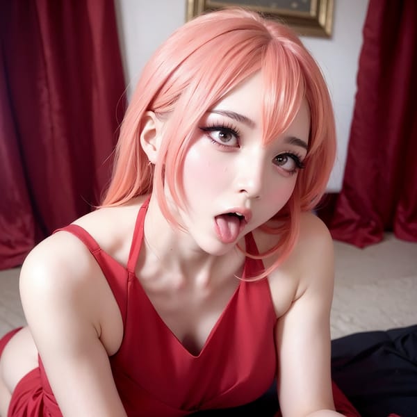 Tags: 21872187
<lora:YaeMiko_Test:0.59>, (low-cut red dress:0.93), hotel ballroom, ceremony, <lora:ahegao-x-v4:0.47>, ahegao face, pleasure, extremely detailed eyes, extremely detailed face, cute, double eyelids, eyelashes, full body portrait, textured skin, best quality, (long slim legs:1.08), blush, delicate and beautiful girl, (stunningly attractive:1.01)
Negative prompt: drawings, paintings, ugly, (worst quality:2.08)
Steps: 48, Sampler: DPM++ 2M Karras, CFG scale: 6.73, Seed: 522751314, Size: 512x512, Model hash: fc2511737a, Model: chilloutmix_NiPrunedFp32Fix, Seed resize from: -1x-1, Denoising strength: 0.4, Version: v1.2.1, Hires upscale: 3.0, Hires steps: 16, Hires upscaler: ESRGAN_4x