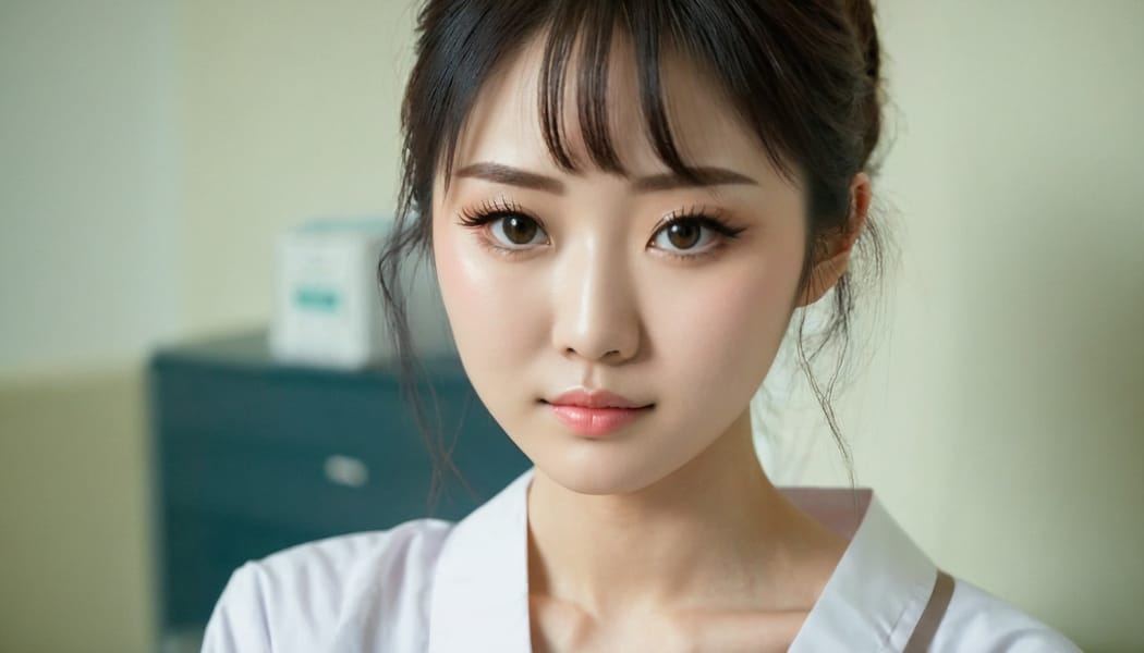 Tags: 21872187, SDXL
{"3": {"inputs": {"seed": 719215964173334, "steps": 32, "cfg": 7.66, "sampler_name": "dpmpp_2m", "scheduler": "karras", "denoise": 1.0, "model": ["27", 0], "positive": ["6", 0], "negative": ["7", 0], "latent_image": ["5", 0]}, "class_type": "KSampler"}, "4": {"inputs": {"ckpt_name": "juggernautxl.safetensors"}, "class_type": "CheckpointLoaderSimple"}, "5": {"inputs": {"width": 1344, "height": 768, "batch_size": 1}, "class_type": "EmptyLatentImage"}, "6": {"inputs": {"text": "21 year old girl, (japanese:1.05), (double eyelids:0.98), (seductive facial expression:1.06), (idol:0.96), (temptress:1.11), (pale skin:1.02), (slim:1.00), (detailed face:1.00), (eyelashes:1.11), (beautiful eyes:0.96), (seductive pose:1.08), (sexy lips:0.99), (cute:1.04), (in a seductive pose:1.12), (large perky breasts:1.13), (cleavage:1.00), (thigh gap:0.95), (nurse in uniform:1.07) working in a hospital ward, (soft lighting:1.00), (film:1.08), (detailed skin:1.08), (candid cinema:1.06), (portra:1.07), (RAW:1.01), (natural looking skin:1.02), (skin fuzz:1.09), (textured skin:1.04)", "clip": ["27", 1]}, "class_type": "CLIPTextEncode"}, "7": {"inputs": {"text": "(open mouth:1.09), (watermark:1.11), (bad hands:1.08), (distorted:1.12), (worst quality:1.06), (twisted:1.10), (low resolution:1.06)", "clip": ["27", 1]}, "class_type": "CLIPTextEncode"}, "8": {"inputs": {"samples": ["3", 0], "vae": ["4", 2]}, "class_type": "VAEDecode"}, "25": {"inputs": {"lora_name": "nudify_xl.safetensors", "strength_model": 0.14, "strength_clip": 0.31, "model": ["4", 0], "clip": ["4", 1]}, "class_type": "LoraLoader"}, "26": {"inputs": {"lora_name": "shirtlift_SDXL_v2.safetensors", "strength_model": 0.02, "strength_clip": 0.17, "model": ["25", 0], "clip": ["25", 1]}, "class_type": "LoraLoader"}, "27": {"inputs": {"lora_name": "PerfectEyesXL.safetensors", "strength_model": 0.01, "strength_clip": 0.03, "model": ["26", 0], "clip": ["26", 1]}, "class_type": "LoraLoader"}, "30": {"inputs": {"model_name": "4x_NMKD-Superscale-SP_178000_G.pth"}, "class_type": "UpscaleModelLoader"}, "31": {"inputs": {"upscale_model": ["30", 0], "image": ["8", 0]}, "class_type": "ImageUpscaleWithModel"}, "32": {"inputs": {"upscale_method": "lanczos", "scale_by": 0.5, "image": ["31", 0]}, "class_type": "ImageScaleBy"}, "33": {"inputs": {"pixels": ["32", 0], "vae": ["4", 2]}, "class_type": "VAEEncode"}, "34": {"inputs": {"seed": 719215964173334, "steps": 32, "cfg": 7.66, "sampler_name": "dpmpp_2m", "scheduler": "karras", "denoise": 0.3, "model": ["27", 0], "positive": ["6", 0], "negative": ["7", 0], "latent_image": ["33", 0]}, "class_type": "KSampler"}, "36": {"inputs": {"samples": ["34", 0], "vae": ["4", 2]}, "class_type": "VAEDecode"}, "39": {"inputs": {"filename_prefix": "comfyapi-1726657654000", "images": ["36", 0]}, "class_type": "SaveImage"}}