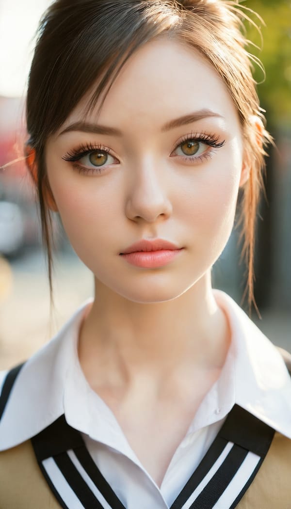 Tags: 21872187, SDXL
{"3": {"inputs": {"seed": 873490364578941, "steps": 64, "cfg": 5.57, "sampler_name": "dpmpp_2m", "scheduler": "karras", "denoise": 1.0, "model": ["27", 0], "positive": ["6", 0], "negative": ["7", 0], "latent_image": ["5", 0]}, "class_type": "KSampler"}, "4": {"inputs": {"ckpt_name": "juggernautxl.safetensors"}, "class_type": "CheckpointLoaderSimple"}, "5": {"inputs": {"width": 768, "height": 1344, "batch_size": 1}, "class_type": "EmptyLatentImage"}, "6": {"inputs": {"text": "27 year old girl, (cute:1.04), (detailed face:1.06), (sexy lips:0.97), (eyelashes:1.09), (pale skin:1.07), (seductive facial expression:1.11), (temptress:1.08), (double eyelids:1.00), (slim:0.96), (seductive pose:0.97), (blush:1.01), (beautiful eyes:1.14), (on all fours:0.95), (spreading ass cheeks:1.00), (from behind:1.05), (backboob:0.98), (school uniform:1.14), choker, busy street, (detailed skin:1.03), (natural looking skin:1.07), (soft lighting:1.09), (portra:1.05), (RAW:1.07), (film:1.01), (candid cinema:1.01), (skin fuzz:1.01), (textured skin:1.06)", "clip": ["27", 1]}, "class_type": "CLIPTextEncode"}, "7": {"inputs": {"text": "(twisted:1.05), (watermark:1.06), (worst quality:1.08), (open mouth:1.12), (distorted:1.06), (bad hands:1.06), (low resolution:1.12)", "clip": ["27", 1]}, "class_type": "CLIPTextEncode"}, "8": {"inputs": {"samples": ["3", 0], "vae": ["4", 2]}, "class_type": "VAEDecode"}, "25": {"inputs": {"lora_name": "nudify_xl.safetensors", "strength_model": 0.35, "strength_clip": 0.36, "model": ["4", 0], "clip": ["4", 1]}, "class_type": "LoraLoader"}, "26": {"inputs": {"lora_name": "shirtlift_SDXL_v2.safetensors", "strength_model": 0.08, "strength_clip": 0.03, "model": ["25", 0], "clip": ["25", 1]}, "class_type": "LoraLoader"}, "27": {"inputs": {"lora_name": "PerfectEyesXL.safetensors", "strength_model": 0.16, "strength_clip": 0.11, "model": ["26", 0], "clip": ["26", 1]}, "class_type": "LoraLoader"}, "30": {"inputs": {"model_name": "4x_NMKD-Superscale-SP_178000_G.pth"}, "class_type": "UpscaleModelLoader"}, "31": {"inputs": {"upscale_model": ["30", 0], "image": ["8", 0]}, "class_type": "ImageUpscaleWithModel"}, "32": {"inputs": {"upscale_method": "lanczos", "scale_by": 0.5, "image": ["31", 0]}, "class_type": "ImageScaleBy"}, "33": {"inputs": {"pixels": ["32", 0], "vae": ["4", 2]}, "class_type": "VAEEncode"}, "34": {"inputs": {"seed": 873490364578941, "steps": 64, "cfg": 5.57, "sampler_name": "dpmpp_2m", "scheduler": "karras", "denoise": 0.3, "model": ["27", 0], "positive": ["6", 0], "negative": ["7", 0], "latent_image": ["33", 0]}, "class_type": "KSampler"}, "36": {"inputs": {"samples": ["34", 0], "vae": ["4", 2]}, "class_type": "VAEDecode"}, "39": {"inputs": {"filename_prefix": "comfyapi-1728248582069", "images": ["36", 0]}, "class_type": "SaveImage"}}