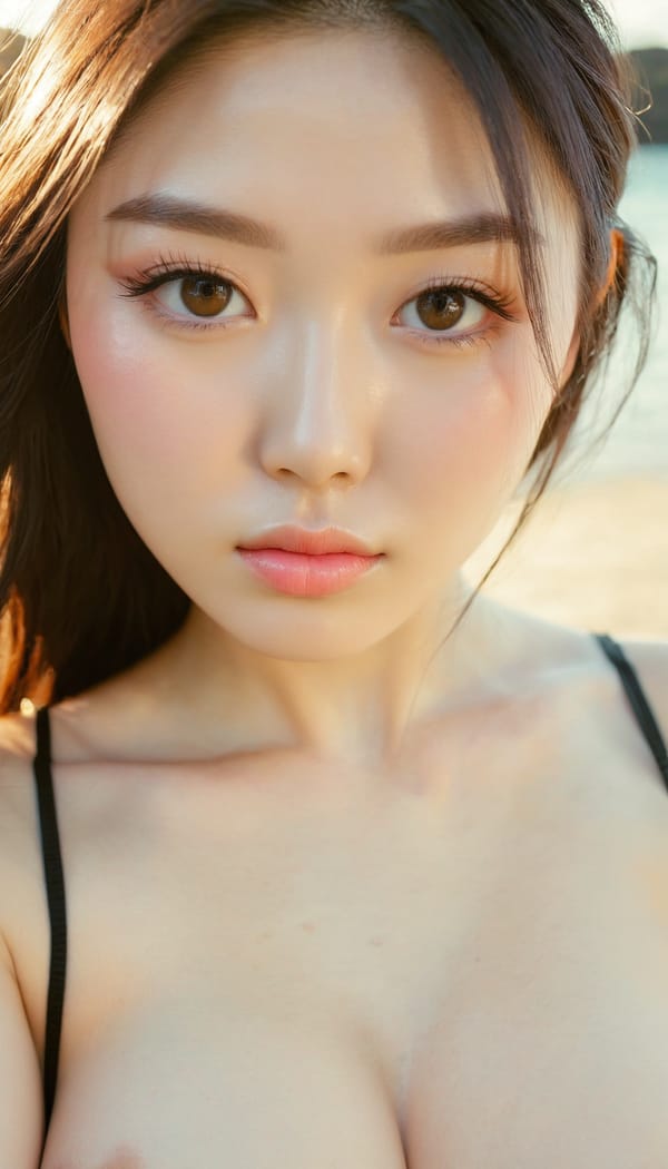 Tags: 21872187, SDXL
{"3": {"inputs": {"seed": 387463285178513, "steps": 32, "cfg": 6.52, "sampler_name": "dpmpp_2m", "scheduler": "karras", "denoise": 1.0, "model": ["27", 0], "positive": ["6", 0], "negative": ["7", 0], "latent_image": ["5", 0]}, "class_type": "KSampler"}, "4": {"inputs": {"ckpt_name": "juggernautxl.safetensors"}, "class_type": "CheckpointLoaderSimple"}, "5": {"inputs": {"width": 768, "height": 1344, "batch_size": 1}, "class_type": "EmptyLatentImage"}, "6": {"inputs": {"text": "22 year old girl, (korean:1.11), (irish:1.12), (double eyelids:1.08), (eyelashes:1.13), (pale skin:0.96), (seductive facial expression:1.12), (detailed face:1.01), (sexy lips:1.11), (temptress:0.96), (slim:0.97), (beautiful eyes:1.07), (blush:1.07), (cute:0.96), (idol:1.01), (seductive pose:1.00), (in a seductive pose:0.99), (large perky breasts:1.02), (cleavage:1.07), (thigh gap:1.03), wearing (bikini:1.10) at a beach, (natural looking skin:1.01), (candid cinema:1.07), (portra:1.09), (textured skin:1.08), (soft lighting:1.00), (RAW:1.06), (detailed skin:1.08), (skin fuzz:1.04), (film:1.05)", "clip": ["27", 1]}, "class_type": "CLIPTextEncode"}, "7": {"inputs": {"text": "(twisted:1.13), (watermark:1.13), (worst quality:1.06), (open mouth:1.08), (low resolution:1.08), (bad hands:1.12), (distorted:1.12)", "clip": ["27", 1]}, "class_type": "CLIPTextEncode"}, "8": {"inputs": {"samples": ["3", 0], "vae": ["4", 2]}, "class_type": "VAEDecode"}, "25": {"inputs": {"lora_name": "nudify_xl.safetensors", "strength_model": 0.17, "strength_clip": 0.26, "model": ["4", 0], "clip": ["4", 1]}, "class_type": "LoraLoader"}, "26": {"inputs": {"lora_name": "shirtlift_SDXL_v2.safetensors", "strength_model": 0.17, "strength_clip": 0.11, "model": ["25", 0], "clip": ["25", 1]}, "class_type": "LoraLoader"}, "27": {"inputs": {"lora_name": "PerfectEyesXL.safetensors", "strength_model": 0.14, "strength_clip": 0.06, "model": ["26", 0], "clip": ["26", 1]}, "class_type": "LoraLoader"}, "30": {"inputs": {"model_name": "4x_NMKD-Superscale-SP_178000_G.pth"}, "class_type": "UpscaleModelLoader"}, "31": {"inputs": {"upscale_model": ["30", 0], "image": ["8", 0]}, "class_type": "ImageUpscaleWithModel"}, "32": {"inputs": {"upscale_method": "lanczos", "scale_by": 0.5, "image": ["31", 0]}, "class_type": "ImageScaleBy"}, "33": {"inputs": {"pixels": ["32", 0], "vae": ["4", 2]}, "class_type": "VAEEncode"}, "34": {"inputs": {"seed": 387463285178513, "steps": 32, "cfg": 6.52, "sampler_name": "dpmpp_2m", "scheduler": "karras", "denoise": 0.3, "model": ["27", 0], "positive": ["6", 0], "negative": ["7", 0], "latent_image": ["33", 0]}, "class_type": "KSampler"}, "36": {"inputs": {"samples": ["34", 0], "vae": ["4", 2]}, "class_type": "VAEDecode"}, "39": {"inputs": {"filename_prefix": "comfyapi-1713997715742", "images": ["36", 0]}, "class_type": "SaveImage"}}