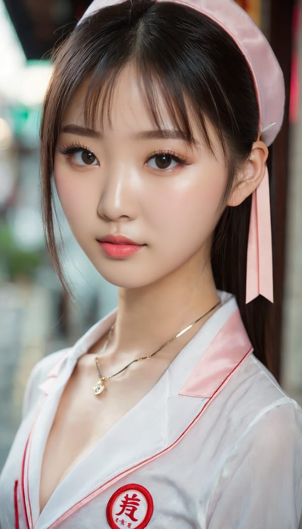 Tags: 21872187, SDXL
{"3": {"inputs": {"seed": 333353274806029, "steps": 32, "cfg": 7.1, "sampler_name": "dpmpp_2m", "scheduler": "karras", "denoise": 1.0, "model": ["27", 0], "positive": ["6", 0], "negative": ["7", 0], "latent_image": ["5", 0]}, "class_type": "KSampler"}, "4": {"inputs": {"ckpt_name": "juggernautxl.safetensors"}, "class_type": "CheckpointLoaderSimple"}, "5": {"inputs": {"width": 768, "height": 1344, "batch_size": 1}, "class_type": "EmptyLatentImage"}, "6": {"inputs": {"text": "19 year old girl, (chinese:0.99), (temptress:1.06), (beautiful eyes:1.02), (sexy lips:1.04), (double eyelids:1.14), (seductive facial expression:1.08), (seductive pose:1.03), (pale skin:0.98), (detailed face:0.95), (idol:0.97), (cute:1.03), (eyelashes:1.06), (blush:1.08), (slim:1.03), (in a seductive pose:1.04), (large perky breasts:1.02), (cleavage:0.95), (thigh gap:1.00), (school uniform:1.05), choker, busy street, (film:1.03), (soft lighting:1.08), (natural looking skin:1.06), (RAW:1.00), (candid cinema:1.09), (skin fuzz:1.02), (portra:1.00), (textured skin:1.09), (detailed skin:1.00)", "clip": ["27", 1]}, "class_type": "CLIPTextEncode"}, "7": {"inputs": {"text": "(bad hands:1.13), (distorted:1.05), (watermark:1.12), (twisted:1.09), (open mouth:1.08), (worst quality:1.06), (low resolution:1.11)", "clip": ["27", 1]}, "class_type": "CLIPTextEncode"}, "8": {"inputs": {"samples": ["3", 0], "vae": ["4", 2]}, "class_type": "VAEDecode"}, "25": {"inputs": {"lora_name": "nudify_xl.safetensors", "strength_model": 0.23, "strength_clip": 0.26, "model": ["4", 0], "clip": ["4", 1]}, "class_type": "LoraLoader"}, "26": {"inputs": {"lora_name": "shirtlift_SDXL_v2.safetensors", "strength_model": 0.09, "strength_clip": 0.08, "model": ["25", 0], "clip": ["25", 1]}, "class_type": "LoraLoader"}, "27": {"inputs": {"lora_name": "PerfectEyesXL.safetensors", "strength_model": 0.02, "strength_clip": 0.02, "model": ["26", 0], "clip": ["26", 1]}, "class_type": "LoraLoader"}, "30": {"inputs": {"model_name": "4x_NMKD-Superscale-SP_178000_G.pth"}, "class_type": "UpscaleModelLoader"}, "31": {"inputs": {"upscale_model": ["30", 0], "image": ["8", 0]}, "class_type": "ImageUpscaleWithModel"}, "32": {"inputs": {"upscale_method": "lanczos", "scale_by": 0.5, "image": ["31", 0]}, "class_type": "ImageScaleBy"}, "33": {"inputs": {"pixels": ["32", 0], "vae": ["4", 2]}, "class_type": "VAEEncode"}, "34": {"inputs": {"seed": 333353274806029, "steps": 32, "cfg": 7.1, "sampler_name": "dpmpp_2m", "scheduler": "karras", "denoise": 0.3, "model": ["27", 0], "positive": ["6", 0], "negative": ["7", 0], "latent_image": ["33", 0]}, "class_type": "KSampler"}, "36": {"inputs": {"samples": ["34", 0], "vae": ["4", 2]}, "class_type": "VAEDecode"}, "39": {"inputs": {"filename_prefix": "comfyapi-1732824211769", "images": ["36", 0]}, "class_type": "SaveImage"}}