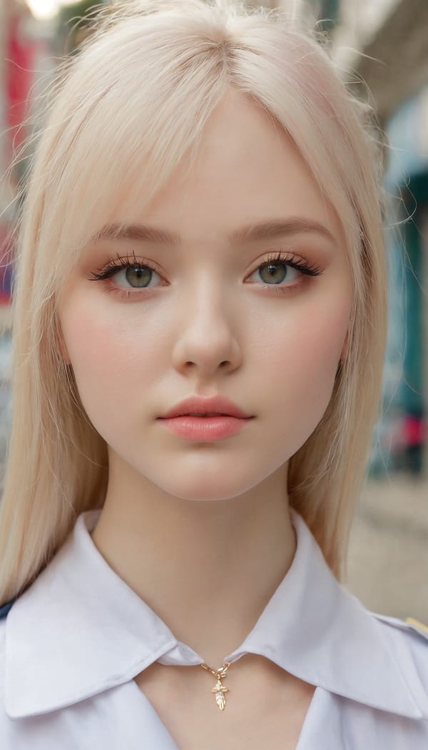 Tags: 21872187, SDXL
{"3": {"inputs": {"seed": 783970252332580, "steps": 32, "cfg": 5.38, "sampler_name": "dpmpp_2m", "scheduler": "karras", "denoise": 1.0, "model": ["27", 0], "positive": ["6", 0], "negative": ["7", 0], "latent_image": ["5", 0]}, "class_type": "KSampler"}, "4": {"inputs": {"ckpt_name": "juggernautxl.safetensors"}, "class_type": "CheckpointLoaderSimple"}, "5": {"inputs": {"width": 768, "height": 1344, "batch_size": 1}, "class_type": "EmptyLatentImage"}, "6": {"inputs": {"text": "19 year old girl, (ukrainian:1.10), (idol:1.02), (cute:1.11), (sexy lips:1.04), (pale skin:1.10), (seductive pose:0.98), (eyelashes:1.10), (blush:1.13), (temptress:1.02), (beautiful eyes:1.03), (slim:1.06), (seductive facial expression:1.11), (double eyelids:1.13), (detailed face:1.10), (in a seductive pose:1.01), (large perky breasts:0.95), (cleavage:1.02), (thigh gap:1.10), (school uniform:1.08), choker, busy street, (detailed skin:1.08), (candid cinema:1.02), (soft lighting:1.06), (natural looking skin:1.04), (RAW:1.09), (skin fuzz:1.03), (film:1.01), (portra:1.05), (textured skin:1.03)", "clip": ["27", 1]}, "class_type": "CLIPTextEncode"}, "7": {"inputs": {"text": "(twisted:1.07), (worst quality:1.09), (bad hands:1.12), (open mouth:1.06), (watermark:1.13), (low resolution:1.09), (distorted:1.09)", "clip": ["27", 1]}, "class_type": "CLIPTextEncode"}, "8": {"inputs": {"samples": ["3", 0], "vae": ["4", 2]}, "class_type": "VAEDecode"}, "25": {"inputs": {"lora_name": "nudify_xl.safetensors", "strength_model": 0.11, "strength_clip": 0.02, "model": ["4", 0], "clip": ["4", 1]}, "class_type": "LoraLoader"}, "26": {"inputs": {"lora_name": "shirtlift_SDXL_v2.safetensors", "strength_model": 0.04, "strength_clip": 0.09, "model": ["25", 0], "clip": ["25", 1]}, "class_type": "LoraLoader"}, "27": {"inputs": {"lora_name": "PerfectEyesXL.safetensors", "strength_model": 0.12, "strength_clip": 0.0, "model": ["26", 0], "clip": ["26", 1]}, "class_type": "LoraLoader"}, "30": {"inputs": {"model_name": "4x_NMKD-Superscale-SP_178000_G.pth"}, "class_type": "UpscaleModelLoader"}, "31": {"inputs": {"upscale_model": ["30", 0], "image": ["8", 0]}, "class_type": "ImageUpscaleWithModel"}, "32": {"inputs": {"upscale_method": "lanczos", "scale_by": 0.5, "image": ["31", 0]}, "class_type": "ImageScaleBy"}, "33": {"inputs": {"pixels": ["32", 0], "vae": ["4", 2]}, "class_type": "VAEEncode"}, "34": {"inputs": {"seed": 783970252332580, "steps": 32, "cfg": 5.38, "sampler_name": "dpmpp_2m", "scheduler": "karras", "denoise": 0.3, "model": ["27", 0], "positive": ["6", 0], "negative": ["7", 0], "latent_image": ["33", 0]}, "class_type": "KSampler"}, "36": {"inputs": {"samples": ["34", 0], "vae": ["4", 2]}, "class_type": "VAEDecode"}, "39": {"inputs": {"filename_prefix": "comfyapi-1732835709060", "images": ["36", 0]}, "class_type": "SaveImage"}}