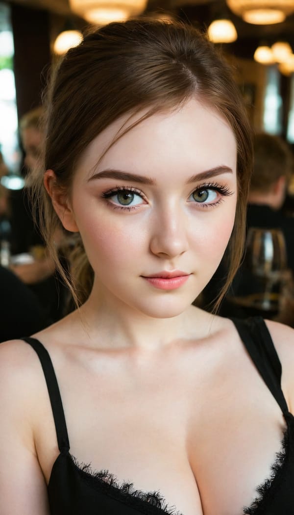 Tags: 21872187, SDXL
{"3": {"inputs": {"seed": 198368711043054, "steps": 32, "cfg": 6.29, "sampler_name": "dpmpp_2m", "scheduler": "karras", "denoise": 1.0, "model": ["27", 0], "positive": ["6", 0], "negative": ["7", 0], "latent_image": ["5", 0]}, "class_type": "KSampler"}, "4": {"inputs": {"ckpt_name": "juggernautXL_v8Rundiffusion.safetensors"}, "class_type": "CheckpointLoaderSimple"}, "5": {"inputs": {"width": 768, "height": 1344, "batch_size": 1}, "class_type": "EmptyLatentImage"}, "6": {"inputs": {"text": "22 year old girl, (irish:1.13), (blush:1.09), (cute:1.11), (slim:0.96), (eyelashes:1.02), (temptress:1.06), (seductive facial expression:1.01), (double eyelids:0.99), (detailed face:1.08), (beautiful eyes:1.00), (idol:0.96), (sexy lips:1.05), (seductive pose:1.10), (pale skin:1.14), (in a seductive pose:1.12), (large perky breasts:0.97), (cleavage:1.06), (thigh gap:1.07), (wearing a little black dress:0.99) at a fine dining restaurant, (detailed skin:1.03), (natural looking skin:1.09), (soft lighting:1.03), (skin fuzz:1.08), (textured skin:1.02), (RAW:1.07), (film:1.08), (candid cinema:1.03), (portra:1.02)", "clip": ["27", 1]}, "class_type": "CLIPTextEncode"}, "7": {"inputs": {"text": "(bad hands:1.07), (worst quality:1.12), (twisted:1.08), (watermark:1.09), (distorted:1.06), (open mouth:1.14), (low resolution:1.12)", "clip": ["27", 1]}, "class_type": "CLIPTextEncode"}, "8": {"inputs": {"samples": ["3", 0], "vae": ["4", 2]}, "class_type": "VAEDecode"}, "25": {"inputs": {"lora_name": "nudify_xl.safetensors", "strength_model": 0.05, "strength_clip": 0.19, "model": ["4", 0], "clip": ["4", 1]}, "class_type": "LoraLoader"}, "26": {"inputs": {"lora_name": "shirtlift_SDXL_v2.safetensors", "strength_model": 0.07, "strength_clip": 0.19, "model": ["25", 0], "clip": ["25", 1]}, "class_type": "LoraLoader"}, "27": {"inputs": {"lora_name": "PerfectEyesXL.safetensors", "strength_model": 0.12, "strength_clip": 0.14, "model": ["26", 0], "clip": ["26", 1]}, "class_type": "LoraLoader"}, "30": {"inputs": {"model_name": "4x_NMKD-Superscale-SP_178000_G.pth"}, "class_type": "UpscaleModelLoader"}, "31": {"inputs": {"upscale_model": ["30", 0], "image": ["8", 0]}, "class_type": "ImageUpscaleWithModel"}, "32": {"inputs": {"upscale_method": "lanczos", "scale_by": 0.5, "image": ["31", 0]}, "class_type": "ImageScaleBy"}, "33": {"inputs": {"pixels": ["32", 0], "vae": ["4", 2]}, "class_type": "VAEEncode"}, "34": {"inputs": {"seed": 198368711043054, "steps": 32, "cfg": 6.29, "sampler_name": "dpmpp_2m", "scheduler": "karras", "denoise": 0.3, "model": ["27", 0], "positive": ["6", 0], "negative": ["7", 0], "latent_image": ["33", 0]}, "class_type": "KSampler"}, "36": {"inputs": {"samples": ["34", 0], "vae": ["4", 2]}, "class_type": "VAEDecode"}, "39": {"inputs": {"filename_prefix": "comfyapi-1708016553479", "images": ["36", 0]}, "class_type": "SaveImage"}}