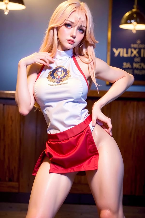 Tags: 21872187
<lora:mix4:0.53>, <lora:JapaneseDollLikeness_v15:0.74>, <lora:koreanDollLikeness:0.52>, (russian:1.05), (ukrainian:1.02), (waitress wearing uniform:1.15), restaurant, <lora:skirtlift-v4:0.88 <lora:Addams:0.20>, extremely detailed eyes, extremely detailed face, cute, (photorealistic:1.13), sexy lips, seductive smile, double eyelids, eyelashes, pale skin, perky breasts, full body portrait, 4K, best quality, sharp, tall, (long slim legs:1.08), blush, solo, (stunningly attractive:1.19), (dramatic:1.19)
Negative prompt: drawings, paintings, black and white, ugly, disfigured, (worst quality:2.23)
Steps: 64, Sampler: DPM++ 2M Karras, CFG scale: 6.99, Seed: 3194926171, Size: 512x768, Model hash: fc2511737a, Model: chilloutmix_NiPrunedFp32Fix, Seed resize from: -1x-1, Denoising strength: 0.5, Version: v1.2.1, Hires upscale: 2.0, Hires steps: 48, Hires upscaler: ESRGAN_4x