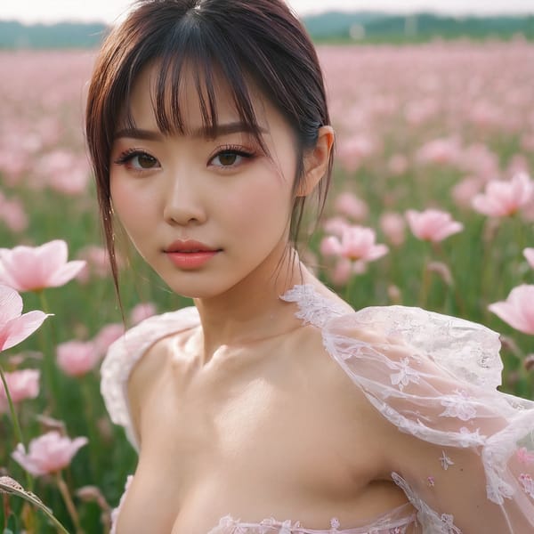 Tags: 21872187, SDXL
{"3": {"inputs": {"seed": 967321866983201, "steps": 32, "cfg": 7.59, "sampler_name": "dpmpp_2m", "scheduler": "karras", "denoise": 1.0, "model": ["27", 0], "positive": ["6", 0], "negative": ["7", 0], "latent_image": ["5", 0]}, "class_type": "KSampler"}, "4": {"inputs": {"ckpt_name": "juggernautxl.safetensors"}, "class_type": "CheckpointLoaderSimple"}, "5": {"inputs": {"width": 1024, "height": 1024, "batch_size": 1}, "class_type": "EmptyLatentImage"}, "6": {"inputs": {"text": "28 year old girl, (japanese:0.98), (ukrainian:1.10), (sexy lips:1.10), (eyelashes:1.04), (idol:1.11), (slim:1.09), (temptress:0.97), (seductive pose:1.12), (blush:1.08), (cute:1.00), (detailed face:1.05), (seductive facial expression:1.08), (double eyelids:1.06), (beautiful eyes:1.03), (perky ass:1.06), (exposed ass:1.06), (looking back:0.97), (sexy ass:1.06), (thigh gap:1.00), wearing (translucent clothes:1.00) on a flower field, (detailed skin:1.00), (RAW:1.09), (candid cinema:1.05), (film:1.00), (skin fuzz:1.04), (textured skin:1.02), (portra:1.07), (soft lighting:1.05), (natural looking skin:1.02)", "clip": ["27", 1]}, "class_type": "CLIPTextEncode"}, "7": {"inputs": {"text": "(distorted:1.05), (low resolution:1.14), (bad hands:1.11), (worst quality:1.13), (open mouth:1.07), (twisted:1.06), (watermark:1.06)", "clip": ["27", 1]}, "class_type": "CLIPTextEncode"}, "8": {"inputs": {"samples": ["3", 0], "vae": ["4", 2]}, "class_type": "VAEDecode"}, "25": {"inputs": {"lora_name": "nudify_xl.safetensors", "strength_model": 0.11, "strength_clip": 0.32, "model": ["4", 0], "clip": ["4", 1]}, "class_type": "LoraLoader"}, "26": {"inputs": {"lora_name": "shirtlift_SDXL_v2.safetensors", "strength_model": 0.07, "strength_clip": 0.0, "model": ["25", 0], "clip": ["25", 1]}, "class_type": "LoraLoader"}, "27": {"inputs": {"lora_name": "PerfectEyesXL.safetensors", "strength_model": 0.12, "strength_clip": 0.09, "model": ["26", 0], "clip": ["26", 1]}, "class_type": "LoraLoader"}, "30": {"inputs": {"model_name": "4x_NMKD-Superscale-SP_178000_G.pth"}, "class_type": "UpscaleModelLoader"}, "31": {"inputs": {"upscale_model": ["30", 0], "image": ["8", 0]}, "class_type": "ImageUpscaleWithModel"}, "32": {"inputs": {"upscale_method": "lanczos", "scale_by": 0.5, "image": ["31", 0]}, "class_type": "ImageScaleBy"}, "33": {"inputs": {"pixels": ["32", 0], "vae": ["4", 2]}, "class_type": "VAEEncode"}, "34": {"inputs": {"seed": 967321866983201, "steps": 32, "cfg": 7.59, "sampler_name": "dpmpp_2m", "scheduler": "karras", "denoise": 0.3, "model": ["27", 0], "positive": ["6", 0], "negative": ["7", 0], "latent_image": ["33", 0]}, "class_type": "KSampler"}, "36": {"inputs": {"samples": ["34", 0], "vae": ["4", 2]}, "class_type": "VAEDecode"}, "39": {"inputs": {"filename_prefix": "comfyapi-1714307169586", "images": ["36", 0]}, "class_type": "SaveImage"}}