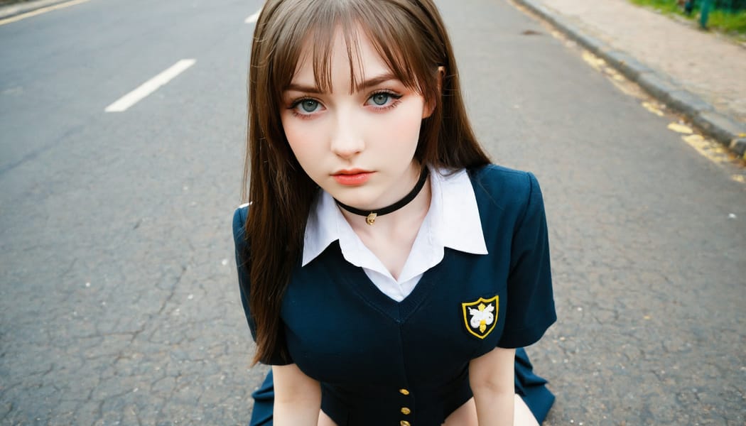 Tags: 21872187, SDXL
{"3": {"inputs": {"seed": 416918687978526, "steps": 64, "cfg": 7.34, "sampler_name": "dpmpp_2m", "scheduler": "karras", "denoise": 1.0, "model": ["27", 0], "positive": ["6", 0], "negative": ["7", 0], "latent_image": ["5", 0]}, "class_type": "KSampler"}, "4": {"inputs": {"ckpt_name": "helloworldxl.safetensors"}, "class_type": "CheckpointLoaderSimple"}, "5": {"inputs": {"width": 1344, "height": 768, "batch_size": 1}, "class_type": "EmptyLatentImage"}, "6": {"inputs": {"text": "20 year old girl, (irish:1.07), (russian:1.07), (ukrainian:1.01), (temptress:1.11), (blush:1.00), (beautiful eyes:0.96), (seductive facial expression:1.00), (cute:1.12), (slim:1.14), (sexy lips:0.95), (eyelashes:1.11), (idol:1.10), (pale skin:1.07), (seductive pose:1.07), (detailed face:1.01), (double eyelids:1.13), (in a seductive pose:1.11), (large perky breasts:1.09), (cleavage:1.09), (thigh gap:0.98), (school uniform:1.07), choker, busy street, (skin fuzz:1.01), (candid cinema:1.08), (soft lighting:1.06), (natural looking skin:1.05), (detailed skin:1.05), (film:1.01), (portra:1.09), (RAW:1.02), (textured skin:1.09)", "clip": ["27", 1]}, "class_type": "CLIPTextEncode"}, "7": {"inputs": {"text": "(watermark:1.11), (twisted:1.14), (distorted:1.05), (worst quality:1.07), (low resolution:1.09), (open mouth:1.08)", "clip": ["27", 1]}, "class_type": "CLIPTextEncode"}, "8": {"inputs": {"samples": ["3", 0], "vae": ["4", 2]}, "class_type": "VAEDecode"}, "25": {"inputs": {"lora_name": "nudify_xl.safetensors", "strength_model": 0.23, "strength_clip": 0.16, "model": ["4", 0], "clip": ["4", 1]}, "class_type": "LoraLoader"}, "26": {"inputs": {"lora_name": "shirtlift_SDXL_v2.safetensors", "strength_model": 0.08, "strength_clip": 0.06, "model": ["25", 0], "clip": ["25", 1]}, "class_type": "LoraLoader"}, "27": {"inputs": {"lora_name": "PerfectEyesXL.safetensors", "strength_model": 0.16, "strength_clip": 0.18, "model": ["26", 0], "clip": ["26", 1]}, "class_type": "LoraLoader"}, "30": {"inputs": {"model_name": "4x_NMKD-Superscale-SP_178000_G.pth"}, "class_type": "UpscaleModelLoader"}, "31": {"inputs": {"upscale_model": ["30", 0], "image": ["8", 0]}, "class_type": "ImageUpscaleWithModel"}, "32": {"inputs": {"upscale_method": "lanczos", "scale_by": 0.5, "image": ["31", 0]}, "class_type": "ImageScaleBy"}, "33": {"inputs": {"pixels": ["32", 0], "vae": ["4", 2]}, "class_type": "VAEEncode"}, "34": {"inputs": {"seed": 416918687978526, "steps": 64, "cfg": 7.34, "sampler_name": "dpmpp_2m", "scheduler": "karras", "denoise": 0.3, "model": ["27", 0], "positive": ["6", 0], "negative": ["7", 0], "latent_image": ["33", 0]}, "class_type": "KSampler"}, "36": {"inputs": {"samples": ["34", 0], "vae": ["4", 2]}, "class_type": "VAEDecode"}, "39": {"inputs": {"filename_prefix": "comfyapi-1724853531897", "images": ["36", 0]}, "class_type": "SaveImage"}}