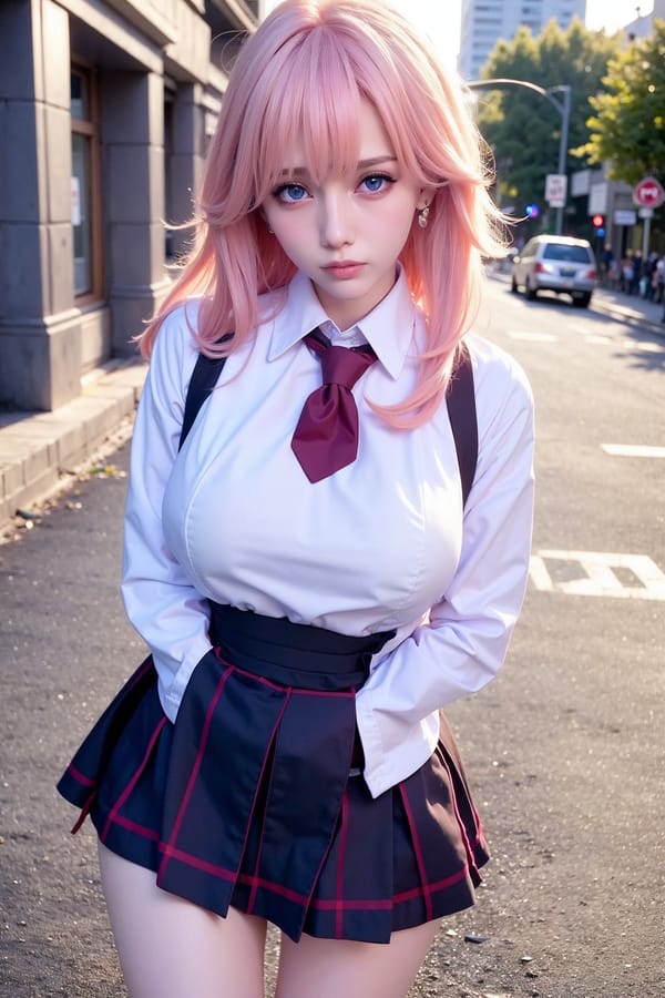 Tags: 21872187
<lora:JapaneseDollLikeness_v15:0.51>, (school uniform:1.17), (large breasts:1.01), choker, busy street in urban city, <lora:skirtlift-v4:0.80 <lora:Addams:0.22>, extremely detailed eyes, extremely detailed face, cute, seductive smile, double eyelids, eyelashes, pale skin, RAW, best quality, (long slim legs:1.08), (thigh gap:1.11), blush, delicate and beautiful girl, 1girl, solo
Negative prompt: drawings, sketches, paintings, black and white, ugly, (worst quality:2.17)
Steps: 64, Sampler: DPM++ 2M Karras, CFG scale: 5.09, Seed: 3248201028, Size: 512x768, Model hash: fc2511737a, Model: chilloutmix_NiPrunedFp32Fix, Seed resize from: -1x-1, Denoising strength: 0.4, Version: v1.2.1, Hires upscale: 2.5, Hires steps: 16, Hires upscaler: ESRGAN_4x