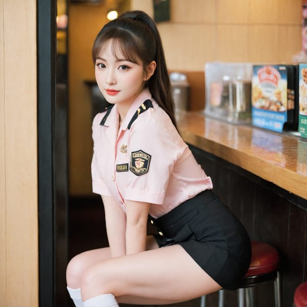 Tags: 21872187, SDXL
{"3": {"inputs": {"seed": 658948091997448, "steps": 32, "cfg": 6.45, "sampler_name": "dpmpp_2m", "scheduler": "karras", "denoise": 1.0, "model": ["27", 0], "positive": ["6", 0], "negative": ["7", 0], "latent_image": ["5", 0]}, "class_type": "KSampler"}, "4": {"inputs": {"ckpt_name": "leosamsHelloworldSDXL_helloworldSDXL32DPO.safetensors"}, "class_type": "CheckpointLoaderSimple"}, "5": {"inputs": {"width": 1024, "height": 1024, "batch_size": 1}, "class_type": "EmptyLatentImage"}, "6": {"inputs": {"text": "27 year old girl, (blush:1.11), (detailed face:0.96), (eyelashes:0.97), (slim:1.12), (double eyelids:1.02), (idol:1.04), (cute:0.99), (pale skin:1.06), (seductive facial expression:0.96), (seductive pose:1.12), (temptress:1.11), (sexy lips:1.01), (beautiful eyes:1.05), (perky ass:1.14), (exposed ass:1.10), (looking back:1.11), (sexy ass:1.00), (thigh gap:1.14), (a waitress in uniform:1.01) working at a restaurant, (detailed skin:1.01), (candid cinema:1.08), (RAW:1.01), (skin fuzz:1.09), (portra:1.01), (film:1.04), (textured skin:1.01), (soft lighting:1.05), (natural looking skin:1.03)", "clip": ["27", 1]}, "class_type": "CLIPTextEncode"}, "7": {"inputs": {"text": "(watermark:1.13), (distorted:1.12), (worst quality:1.06), (low resolution:1.05), (bad hands:1.06), (open mouth:1.08), (twisted:1.10)", "clip": ["27", 1]}, "class_type": "CLIPTextEncode"}, "8": {"inputs": {"samples": ["3", 0], "vae": ["4", 2]}, "class_type": "VAEDecode"}, "25": {"inputs": {"lora_name": "nudify_xl.safetensors", "strength_model": 0.23, "strength_clip": 0.22, "model": ["4", 0], "clip": ["4", 1]}, "class_type": "LoraLoader"}, "26": {"inputs": {"lora_name": "shirtlift_SDXL_v2.safetensors", "strength_model": 0.01, "strength_clip": 0.12, "model": ["25", 0], "clip": ["25", 1]}, "class_type": "LoraLoader"}, "27": {"inputs": {"lora_name": "PerfectEyesXL.safetensors", "strength_model": 0.15, "strength_clip": 0.14, "model": ["26", 0], "clip": ["26", 1]}, "class_type": "LoraLoader"}, "30": {"inputs": {"model_name": "4x_NMKD-Superscale-SP_178000_G.pth"}, "class_type": "UpscaleModelLoader"}, "31": {"inputs": {"upscale_model": ["30", 0], "image": ["8", 0]}, "class_type": "ImageUpscaleWithModel"}, "32": {"inputs": {"upscale_method": "lanczos", "scale_by": 0.5, "image": ["31", 0]}, "class_type": "ImageScaleBy"}, "33": {"inputs": {"pixels": ["32", 0], "vae": ["4", 2]}, "class_type": "VAEEncode"}, "34": {"inputs": {"seed": 658948091997448, "steps": 32, "cfg": 6.45, "sampler_name": "dpmpp_2m", "scheduler": "karras", "denoise": 0.3, "model": ["27", 0], "positive": ["6", 0], "negative": ["7", 0], "latent_image": ["33", 0]}, "class_type": "KSampler"}, "36": {"inputs": {"samples": ["34", 0], "vae": ["4", 2]}, "class_type": "VAEDecode"}, "39": {"inputs": {"filename_prefix": "comfyapi-1707368253016", "images": ["36", 0]}, "class_type": "SaveImage"}}