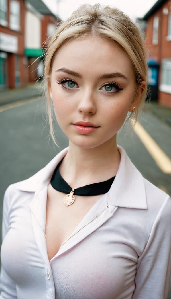 Tags: 21872187, SDXL
{"3": {"inputs": {"seed": 981360034980031, "steps": 64, "cfg": 6.94, "sampler_name": "dpmpp_2m", "scheduler": "karras", "denoise": 1.0, "model": ["27", 0], "positive": ["6", 0], "negative": ["7", 0], "latent_image": ["5", 0]}, "class_type": "KSampler"}, "4": {"inputs": {"ckpt_name": "juggernautxl.safetensors"}, "class_type": "CheckpointLoaderSimple"}, "5": {"inputs": {"width": 768, "height": 1344, "batch_size": 1}, "class_type": "EmptyLatentImage"}, "6": {"inputs": {"text": "28 year old girl, (irish:0.99), (cute:1.03), (beautiful eyes:1.09), (blush:1.12), (seductive facial expression:1.05), (detailed face:1.02), (temptress:1.11), (eyelashes:0.99), (pale skin:0.95), (seductive pose:1.03), (double eyelids:1.10), (sexy lips:1.12), (idol:1.10), (slim:0.96), (on all fours:0.96), (spreading ass cheeks:1.12), (from behind:0.95), (backboob:1.03), (school uniform:1.01), choker, busy street, (soft lighting:1.05), (portra:1.06), (film:1.08), (RAW:1.03), (textured skin:1.02), (skin fuzz:1.08), (candid cinema:1.09), (natural looking skin:1.02), (detailed skin:1.03)", "clip": ["27", 1]}, "class_type": "CLIPTextEncode"}, "7": {"inputs": {"text": "(worst quality:1.07), (low resolution:1.09), (bad hands:1.05), (twisted:1.14), (distorted:1.08), (open mouth:1.10), (watermark:1.08)", "clip": ["27", 1]}, "class_type": "CLIPTextEncode"}, "8": {"inputs": {"samples": ["3", 0], "vae": ["4", 2]}, "class_type": "VAEDecode"}, "25": {"inputs": {"lora_name": "nudify_xl.safetensors", "strength_model": 0.12, "strength_clip": 0.31, "model": ["4", 0], "clip": ["4", 1]}, "class_type": "LoraLoader"}, "26": {"inputs": {"lora_name": "shirtlift_SDXL_v2.safetensors", "strength_model": 0.06, "strength_clip": 0.17, "model": ["25", 0], "clip": ["25", 1]}, "class_type": "LoraLoader"}, "27": {"inputs": {"lora_name": "PerfectEyesXL.safetensors", "strength_model": 0.1, "strength_clip": 0.12, "model": ["26", 0], "clip": ["26", 1]}, "class_type": "LoraLoader"}, "30": {"inputs": {"model_name": "4x_NMKD-Superscale-SP_178000_G.pth"}, "class_type": "UpscaleModelLoader"}, "31": {"inputs": {"upscale_model": ["30", 0], "image": ["8", 0]}, "class_type": "ImageUpscaleWithModel"}, "32": {"inputs": {"upscale_method": "lanczos", "scale_by": 0.5, "image": ["31", 0]}, "class_type": "ImageScaleBy"}, "33": {"inputs": {"pixels": ["32", 0], "vae": ["4", 2]}, "class_type": "VAEEncode"}, "34": {"inputs": {"seed": 981360034980031, "steps": 64, "cfg": 6.94, "sampler_name": "dpmpp_2m", "scheduler": "karras", "denoise": 0.3, "model": ["27", 0], "positive": ["6", 0], "negative": ["7", 0], "latent_image": ["33", 0]}, "class_type": "KSampler"}, "36": {"inputs": {"samples": ["34", 0], "vae": ["4", 2]}, "class_type": "VAEDecode"}, "39": {"inputs": {"filename_prefix": "comfyapi-1718162374679", "images": ["36", 0]}, "class_type": "SaveImage"}}