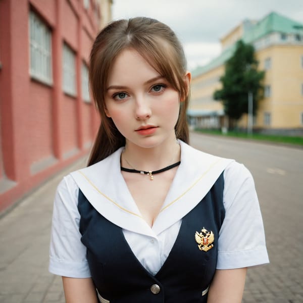 Tags: 21872187, SDXL
{"3": {"inputs": {"seed": 794333350064263, "steps": 32, "cfg": 7.57, "sampler_name": "dpmpp_2m", "scheduler": "karras", "denoise": 1.0, "model": ["27", 0], "positive": ["6", 0], "negative": ["7", 0], "latent_image": ["5", 0]}, "class_type": "KSampler"}, "4": {"inputs": {"ckpt_name": "leosamsHelloworldSDXL_helloworldSDXL32DPO.safetensors"}, "class_type": "CheckpointLoaderSimple"}, "5": {"inputs": {"width": 1024, "height": 1024, "batch_size": 1}, "class_type": "EmptyLatentImage"}, "6": {"inputs": {"text": "26 year old girl, (russian:1.09), (seductive facial expression:1.14), (beautiful eyes:1.12), (eyelashes:0.95), (cute:0.95), (temptress:1.13), (seductive pose:1.04), (double eyelids:0.97), (pale skin:1.13), (idol:1.06), (sexy lips:1.02), (blush:1.08), (detailed face:0.99), (in a seductive pose:0.99), (large perky breasts:1.06), (cleavage:1.02), (thigh gap:1.13), (school uniform:1.12), choker, busy street, (skin fuzz:1.01), (film:1.07), (detailed skin:1.07), (soft lighting:1.02), (candid cinema:1.08), (portra:1.02), (natural looking skin:1.03), (RAW:1.02), (textured skin:1.08)", "clip": ["27", 1]}, "class_type": "CLIPTextEncode"}, "7": {"inputs": {"text": "(worst quality:1.13), (bad hands:1.06), (low resolution:1.05), (distorted:1.10), (watermark:1.05), (twisted:1.06), (open mouth:1.12)", "clip": ["27", 1]}, "class_type": "CLIPTextEncode"}, "8": {"inputs": {"samples": ["3", 0], "vae": ["4", 2]}, "class_type": "VAEDecode"}, "25": {"inputs": {"lora_name": "nudify_xl.safetensors", "strength_model": 0.16, "strength_clip": 0.01, "model": ["4", 0], "clip": ["4", 1]}, "class_type": "LoraLoader"}, "26": {"inputs": {"lora_name": "shirtlift_SDXL_v2.safetensors", "strength_model": 0.11, "strength_clip": 0.18, "model": ["25", 0], "clip": ["25", 1]}, "class_type": "LoraLoader"}, "27": {"inputs": {"lora_name": "PerfectEyesXL.safetensors", "strength_model": 0.15, "strength_clip": 0.12, "model": ["26", 0], "clip": ["26", 1]}, "class_type": "LoraLoader"}, "30": {"inputs": {"model_name": "4x_NMKD-Superscale-SP_178000_G.pth"}, "class_type": "UpscaleModelLoader"}, "31": {"inputs": {"upscale_model": ["30", 0], "image": ["8", 0]}, "class_type": "ImageUpscaleWithModel"}, "32": {"inputs": {"upscale_method": "lanczos", "scale_by": 0.5, "image": ["31", 0]}, "class_type": "ImageScaleBy"}, "33": {"inputs": {"pixels": ["32", 0], "vae": ["4", 2]}, "class_type": "VAEEncode"}, "34": {"inputs": {"seed": 794333350064263, "steps": 32, "cfg": 7.57, "sampler_name": "dpmpp_2m", "scheduler": "karras", "denoise": 0.3, "model": ["27", 0], "positive": ["6", 0], "negative": ["7", 0], "latent_image": ["33", 0]}, "class_type": "KSampler"}, "36": {"inputs": {"samples": ["34", 0], "vae": ["4", 2]}, "class_type": "VAEDecode"}, "39": {"inputs": {"filename_prefix": "comfyapi-1704746687990", "images": ["36", 0]}, "class_type": "SaveImage"}}