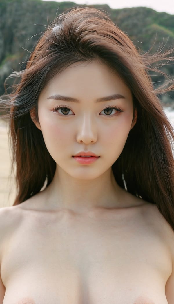 Tags: 21872187, SDXL
{"3": {"inputs": {"seed": 357387428534857, "steps": 64, "cfg": 6.5, "sampler_name": "dpmpp_2m", "scheduler": "karras", "denoise": 1.0, "model": ["27", 0], "positive": ["6", 0], "negative": ["7", 0], "latent_image": ["5", 0]}, "class_type": "KSampler"}, "4": {"inputs": {"ckpt_name": "juggernautxl.safetensors"}, "class_type": "CheckpointLoaderSimple"}, "5": {"inputs": {"width": 768, "height": 1344, "batch_size": 1}, "class_type": "EmptyLatentImage"}, "6": {"inputs": {"text": "25 year old girl, (korean:1.01), (irish:1.07), (pale skin:1.08), (seductive facial expression:1.01), (slim:1.02), (temptress:1.13), (cute:1.05), (sexy lips:1.11), (idol:1.11), (double eyelids:1.02), (blush:1.02), (eyelashes:1.13), (detailed face:1.08), (beautiful eyes:1.12), (seductive pose:1.12), (in a seductive pose:1.11), (large perky breasts:1.01), (cleavage:0.97), (thigh gap:1.02), strolling (nude:1.12) at a beach, (candid cinema:1.05), (soft lighting:1.06), (detailed skin:1.07), (skin fuzz:1.05), (textured skin:1.04), (film:1.04), (natural looking skin:1.05), (portra:1.03), (RAW:1.01)", "clip": ["27", 1]}, "class_type": "CLIPTextEncode"}, "7": {"inputs": {"text": "(low resolution:1.12), (watermark:1.08), (bad hands:1.13), (open mouth:1.10), (worst quality:1.12), (twisted:1.08), (distorted:1.14)", "clip": ["27", 1]}, "class_type": "CLIPTextEncode"}, "8": {"inputs": {"samples": ["3", 0], "vae": ["4", 2]}, "class_type": "VAEDecode"}, "25": {"inputs": {"lora_name": "nudify_xl.safetensors", "strength_model": 0.04, "strength_clip": 0.22, "model": ["4", 0], "clip": ["4", 1]}, "class_type": "LoraLoader"}, "26": {"inputs": {"lora_name": "shirtlift_SDXL_v2.safetensors", "strength_model": 0.13, "strength_clip": 0.11, "model": ["25", 0], "clip": ["25", 1]}, "class_type": "LoraLoader"}, "27": {"inputs": {"lora_name": "PerfectEyesXL.safetensors", "strength_model": 0.03, "strength_clip": 0.02, "model": ["26", 0], "clip": ["26", 1]}, "class_type": "LoraLoader"}, "30": {"inputs": {"model_name": "4x_NMKD-Superscale-SP_178000_G.pth"}, "class_type": "UpscaleModelLoader"}, "31": {"inputs": {"upscale_model": ["30", 0], "image": ["8", 0]}, "class_type": "ImageUpscaleWithModel"}, "32": {"inputs": {"upscale_method": "lanczos", "scale_by": 0.5, "image": ["31", 0]}, "class_type": "ImageScaleBy"}, "33": {"inputs": {"pixels": ["32", 0], "vae": ["4", 2]}, "class_type": "VAEEncode"}, "34": {"inputs": {"seed": 357387428534857, "steps": 64, "cfg": 6.5, "sampler_name": "dpmpp_2m", "scheduler": "karras", "denoise": 0.3, "model": ["27", 0], "positive": ["6", 0], "negative": ["7", 0], "latent_image": ["33", 0]}, "class_type": "KSampler"}, "36": {"inputs": {"samples": ["34", 0], "vae": ["4", 2]}, "class_type": "VAEDecode"}, "39": {"inputs": {"filename_prefix": "comfyapi-1732771379324", "images": ["36", 0]}, "class_type": "SaveImage"}}