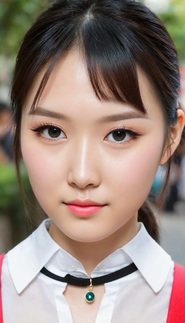 Tags: 21872187, SDXL
{"3": {"inputs": {"seed": 749506806662628, "steps": 32, "cfg": 6.64, "sampler_name": "dpmpp_2m", "scheduler": "karras", "denoise": 1.0, "model": ["27", 0], "positive": ["6", 0], "negative": ["7", 0], "latent_image": ["5", 0]}, "class_type": "KSampler"}, "4": {"inputs": {"ckpt_name": "juggernautXL_v8Rundiffusion.safetensors"}, "class_type": "CheckpointLoaderSimple"}, "5": {"inputs": {"width": 768, "height": 1344, "batch_size": 1}, "class_type": "EmptyLatentImage"}, "6": {"inputs": {"text": "25 year old girl, (taiwanese:1.14), (ukrainian:0.95), (beautiful eyes:1.13), (seductive facial expression:1.03), (idol:1.04), (pale skin:1.00), (cute:0.99), (blush:1.10), (double eyelids:1.11), (detailed face:1.09), (seductive pose:1.14), (slim:1.05), (eyelashes:1.10), (temptress:1.12), (sexy lips:0.97), (in a seductive pose:1.05), (large perky breasts:1.06), (cleavage:0.99), (thigh gap:0.95), (school uniform:0.98), choker, busy street, (RAW:1.01), (skin fuzz:1.04), (textured skin:1.04), (soft lighting:1.04), (film:1.08), (detailed skin:1.01), (natural looking skin:1.07), (candid cinema:1.01), (portra:1.04)", "clip": ["27", 1]}, "class_type": "CLIPTextEncode"}, "7": {"inputs": {"text": "(low resolution:1.05), (watermark:1.09), (open mouth:1.14), (distorted:1.14), (worst quality:1.10), (twisted:1.11), (bad hands:1.14)", "clip": ["27", 1]}, "class_type": "CLIPTextEncode"}, "8": {"inputs": {"samples": ["3", 0], "vae": ["4", 2]}, "class_type": "VAEDecode"}, "25": {"inputs": {"lora_name": "nudify_xl.safetensors", "strength_model": 0.03, "strength_clip": 0.07, "model": ["4", 0], "clip": ["4", 1]}, "class_type": "LoraLoader"}, "26": {"inputs": {"lora_name": "shirtlift_SDXL_v2.safetensors", "strength_model": 0.06, "strength_clip": 0.01, "model": ["25", 0], "clip": ["25", 1]}, "class_type": "LoraLoader"}, "27": {"inputs": {"lora_name": "PerfectEyesXL.safetensors", "strength_model": 0.04, "strength_clip": 0.17, "model": ["26", 0], "clip": ["26", 1]}, "class_type": "LoraLoader"}, "30": {"inputs": {"model_name": "4x_NMKD-Superscale-SP_178000_G.pth"}, "class_type": "UpscaleModelLoader"}, "31": {"inputs": {"upscale_model": ["30", 0], "image": ["8", 0]}, "class_type": "ImageUpscaleWithModel"}, "32": {"inputs": {"upscale_method": "lanczos", "scale_by": 0.5, "image": ["31", 0]}, "class_type": "ImageScaleBy"}, "33": {"inputs": {"pixels": ["32", 0], "vae": ["4", 2]}, "class_type": "VAEEncode"}, "34": {"inputs": {"seed": 749506806662628, "steps": 32, "cfg": 6.64, "sampler_name": "dpmpp_2m", "scheduler": "karras", "denoise": 0.3, "model": ["27", 0], "positive": ["6", 0], "negative": ["7", 0], "latent_image": ["33", 0]}, "class_type": "KSampler"}, "36": {"inputs": {"samples": ["34", 0], "vae": ["4", 2]}, "class_type": "VAEDecode"}, "39": {"inputs": {"filename_prefix": "comfyapi-1707314584996", "images": ["36", 0]}, "class_type": "SaveImage"}}